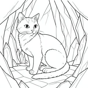 có màu trắng tinh khiết, được thiết kế tỉ mỉ để đáp ứng các thông số kỹ thuật của bạn. Tôi đã tập trung vào việc tạo ra cảm giác chiều sâu và một cảnh tối giản, hấp dẫn.  : "Quan sát im lặng" Ấn tượng tổng thể: Hình ảnh là một bảng lớn, một bảng điều khiển bị chi phối bởi một minh họa trắng và rõ ràng. Trọng tâm hoàn toàn là con mèo, được thể hiện với một chi tiết mãnh liệt, chính xác, nhấn mạnh hình dạng của nó và các sắc thái tinh tế trong biểu cảm của nó. Bối cảnh là một hang động pha lê rộng lớn, mềm mại, tạo cảm giác bí ẩn và chiều sâu. Con mèo: * Đầu của con mèo rộng khoảng 6 inch. Đó là một cái đầu hình nêm, hơi nghiêng về phía trước, truyền tải cảm giác chiêm ngưỡng yên tĩnh. Đôi mắt to, hình quả hạnh và có màu sắc không lay chuyển. Chúng được đặt trên đỉnh đầu một chút, tạo ra một cái nhìn mạnh mẽ. Mũi nhỏ và hơi hếch, cho thấy biểu cảm nhẹ nhàng.  * Cơ thể thon dài và hơi mèo, thuôn nhọn đến một điểm. Cơ bắp được xác định một cách tinh tế, nhấn mạnh hình thức duyên dáng của nó. Bộ lông dày đặc, ngắn, với những thay đổi tinh tế về tông màu gợi ý chiều sâu. Có một đường cong nhẹ ở phía sau gáy, gợi ý về một độ dốc thoai thoải.  * Đuôi dài và dày, uốn cong duyên dáng xuống dưới. Đó là một , phong phú, gần như , với kết cấu tinh tế, hơi gợn sóng. Đó không phải là một đường cong đơn giản; Nó có một mô hình tinh tế, gần như thôi miên, giống như sóng.  * Con mèo được đặt với đầu hơi nghiêng, như thể đang quan sát một thứ gì đó không nhìn thấy. Bàn chân của nó hơi cong, cho thấy một tư thế thoải mái. Nó trông hơi lệch tâm, tạo cảm giác quan sát yên tĩnh. Nền - Hang Pha Lê: * Nền là một lưới khổng lồ, nhiều lớp của các tinh thể được kết nối với nhau. Mỗi tinh thể có một sắc thái hơi khác nhau của , từ ngà voi đến . Có những biến thể tinh tế trong cấu trúc tinh thể - những vết sưng nhẹ, đường gờ và chất lượng mờ mờ, mờ - tạo ra một bề mặt cực kỳ phức tạp và xúc giác.  * Các tinh thể không hoàn toàn phẳng. Chúng hơi góc cạnh và nhiều lớp, tạo cảm giác chiều sâu. Một số tinh thể lớn hơn và nổi bật hơn, trong khi những tinh thể khác nhỏ hơn và phân mảnh hơn.  * Hang động được chiếu sáng từ bên trong bằng ánh sáng dịu nhẹ, khuếch tán, gần như thanh tao phát ra từ các tinh thể. Ánh sáng này không khắc nghiệt; Đó là một sự nhẹ nhàng, ấm áp nhấn mạnh kết cấu của tinh thể và lông mèo. Ánh sáng thay đổi cường độ một cách tinh tế, tạo cảm giác chuyển động và bầu không khí.  * Chủ yếu là các sắc thái của , và ngà voi. Ánh sáng phải rất tinh tế, / sắc thái, gần như không thể nhận thấy.  * Hậu cảnh hơi mờ, như thể nhìn qua cửa sổ sương mù. Nó gợi lên cảm giác bí ẩn cổ xưa và sự cô đơn yên tĩnh. Không gian âm: Toàn bộ được lấp đầy bởi một vùng rộng lớn, không bị gián đoạn và màu trắng. Không có tô màu, không đổ bóng, không có màu. Không gian âm rất quan trọng đối với tác động của hình ảnh. Những cân nhắc chính cho phong cách: * Các đường nét cực kỳ mỏng, chính xác. Nhấn mạnh vào việc tạo cảm giác khối lượng và hình thức thông qua các đường nét.  * Mức độ chi tiết là tối quan trọng. Mọi đường gờ, đường cong và kết cấu tinh tế phải được hiển thị tỉ mỉ.  * Toàn bộ tác phẩm phải được hiển thị bằng màu trắng tinh khiết. Không được phép sử dụng màu.

--- Để giúp tôi tinh chỉnh thêm điều này, bạn có thể cho tôi biết: * Có yếu tố phong cách cụ thể nào mà bạn muốn tôi nhấn mạnh không?
* Có tâm trạng hoặc cảm giác cụ thể nào mà bạn đang nhắm đến không?, trang màu, nghệ thuật đường nét, nền trắng