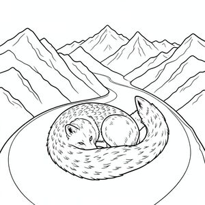 của một màu trắng tinh khiết có một con vật duy nhất, được kết xuất hoàn hảo, được thiết kế để đáp ứng các thông số kỹ thuật của bạn. Tôi sẽ tập trung vào việc tạo ra cảm giác có chiều sâu và chi tiết, trong khi tuân thủ nghiêm ngặt các ràng buộc của bạn.  : "Silent Ascent" Ấn tượng tổng thể: Ảnh là một con đường núi rộng lớn, quanh co, được hiển thị trong một đường thẳng duy nhất, không bị gián đoạn. Trọng tâm hoàn toàn là một con cáo duy nhất, bóng bẩy, được đặt ở trung tâm của khung hình. Hậu cảnh là một dãy núi ấn tượng, chi tiết gần như không tưởng, nhấn mạnh đường cong. Cảm giác tổng thể là một trong những chuyển động yên tĩnh, đơn độc. Con cáo: * Con cáo hơi cuộn tròn, gần như thể nó đang nghỉ ngơi, đầu hơi nghiêng về phía trước. Nó không được tạo dáng trong một tư thế năng động, mà là một tư thế tinh tế, chiêm nghiệm.  * Đầu thuôn dài và hơi hình tam giác, với một đường cong tinh tế đến đường viền hàm. Đôi mắt to và hình quả hạnh, với mống mắt , mãnh liệt. Mũi nhỏ và hơi nhọn. Có một cái mờ nhạt, gần như không thể nhận thấy, được đúc bởi đỉnh đầu.  * Cơ thể dài và gầy, thuôn nhọn đến một điểm. Bộ lông được thể hiện trong một loạt các đường cong ngắn, hơi chồng lên nhau, tạo cảm giác chiều sâu. Kết cấu lông tinh tế, gợi lên cảm giác hơi thô, gần như mượt như nhung. Đuôi dài và dày, hơi cong lên trên. Đó là một , tắt tiếng, với một đường tinh tế, hơi đứt gãy chạy dọc theo gốc để gợi ý một lọn tóc nhẹ.  * Các thang âm cực kỳ chi tiết, với các biến thể tinh tế về âm sắc và kết cấu. Chúng được sắp xếp theo một mô hình gợi ý một mô hình tinh tế, dịch chuyển của và trên lưng cáo.  * Con cáo hoàn toàn đơn sắc - sắc thái của , từ rất , gần - đến sâu hơn, . Không có điểm nổi bật hoặc phản chiếu. Bối cảnh – Dãy núi: * Dãy núi là một bố cục hỗn loạn, nhiều lớp của các đỉnh núi và thung lũng lởm chởm. Đó không phải là một cảnh quan lý tưởng, trơn tru. Các đường dày và không đồng đều, tạo cảm giác về tuổi tác và lịch sử địa chất.  * Chủ yếu là các sắc thái của, tắt tiếng và . Các đỉnh núi có kết cấu nhẹ, với sự chuyển màu tinh tế trong tông màu để gợi ý sự hình thành đá. Có những gợi ý về màu xanh lam và xanh lá cây bị trôi ở những khu vực xa, tạo cảm giác có chiều sâu.  * Con đường uốn cong đáng kể xung quanh con cáo, tạo cảm giác bao bọc. Dãy núi mọc lên trong một loạt các sườn dốc thoai thoải, đỉnh điểm là một đỉnh núi mờ mịt ở xa. Các đường nét đủ dày để tạo cảm giác khoảng cách.  * Các thay đổi tinh tế về độ dày và khoảng cách của dòng được sử dụng để tạo cảm giác có chiều sâu. Các chấm nhỏ, nằm rải rác khắp nền, đại diện cho cây cối hoặc đá ở xa. Không gian âm: * Toàn bộ được lấp đầy bởi một không gian trống lớn. Điều này nhấn mạnh cáo là điểm tập trung trung tâm. Bầu không khí tổng thể: Ảnh sẽ gợi lên cảm giác cô đơn, tĩnh lặng và gợi ý về vùng hoang dã cổ xưa. Đó là một cảnh mời gọi người xem tưởng tượng về một cuộc hành trình dài và đơn độc.

--- Để giúp tôi tinh chỉnh thêm điều này, bạn có thể cho tôi biết: * Có khía cạnh cụ thể nào của dãy núi mà bạn muốn tôi nhấn mạnh không?
* Bạn có tâm trạng hoặc cảm giác cụ thể mà bạn đang nhắm đến không?, tô màu, nghệ thuật đường nét, nền trắng