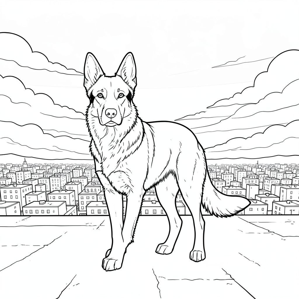 của một màu trắng tinh khiết có một duy nhất, ở giữa, tập trung vào chi tiết và sự rõ ràng của hình ảnh bạn đã yêu cầu. Tôi sẽ ưu tiên cảm giác yên tĩnh, cảnh giác.  Mô tả: Đây là một khung cảnh rộng lớn, toàn cảnh, nhìn ra cảnh quan thành phố rộng lớn, hơi mờ mịt. Phối cảnh là một góc nhìn cao, hơi nghiêng - giống như đứng trên sân thượng. Tiền cảnh là một dải bê tông tương đối phẳng, có kết cấu, phản ánh một cách tinh tế . Hậu cảnh là một cảnh quan ấn tượng, nhiều lớp bị chi phối bởi một đám mây rộng lớn, im lặng, gần như hoàn toàn. Các đám mây được xếp lớp, tạo cảm giác chiều sâu và một chút mềm mại đáng lo ngại. : được đặt hơi lệch tâm, khoảng hai phần ba đường ngang qua . Đó là một giống chó cỡ trung bình - có thể là chó chăn cừu Đức hoặc Border Collie - với thân hình gầy gò, cơ bắp. Đầu của nó hơi nghiêng về phía trước, nhìn thẳng vào người xem. Bộ lông của là một , phong phú , gần như ở cường độ của nó. Bộ lông dày đặc và hơi gợn sóng, tạo ra một kết cấu hữu cơ, tinh tế.  * Đầu là tiêu điểm. Nó thuôn dài và hơi hình tam giác, với một con mắt nổi bật, thông minh. Mắt là một màu sắc xuyên thấu và đồng tử được xác định một cách tinh tế. Có những nếp nhăn mờ, gần như không thể nhận thấy xung quanh mũi và miệng.  * Thân máy là một kiểu dáng bóng bẩy, mạnh mẽ. Bộ lông có màu sẫm hơn, gần như là màu đá phiến, với những thay đổi tinh tế về tông màu gợi ý một kết cấu nhẹ. Lưng hơi nghiêng, tạo cảm giác chuyển động.  * Đuôi dài và dày, tương phản hoàn toàn với cơ thể. Đó là một , mượt mà , với một đường cong tinh tế, hơi nhấp nhô. Một đầu màu trắng duy nhất, rất mờ, gần như vô hình có thể nhìn thấy ở đầu đuôi.   ở đó*. Chi tiết nền: * Bầu trời là một gradient của, màu xám tắt - từ một màu rất , bị trôi ở trên xuống tối hơn, gần như về phía dưới. Có những đám mây mỏng manh, tinh tế, với những biến thể rất gần như không thể nhận thấy về tông màu, tạo ra cảm giác chiều sâu. Chúng không phải là hình dạng; chúng giống như gợi ý của đám mây hơn.  * Bê tông tiền cảnh có màu xỉn màu, hơi có kết cấu với những khuyết điểm nhỏ. Nó không được đánh bóng; Nó có cảm giác hơi thô ráp, gần như mòn.  * Mềm mại và khuếch tán, đến từ phía trên một chút và sang một bên. Đó là một môi trường xung quanh, tinh tế, tạo ra cảm giác tĩnh lặng và . Không có điểm nổi bật hoặc bóng tối. Bầu không khí tổng thể: Bầu không khí tổng thể là một trong những sự chiêm ngưỡng yên tĩnh và sức mạnh tinh tế. Bảng màu đơn sắc, các đường nét rõ ràng và các chi tiết tinh tế đều góp phần tạo nên cảm giác vượt thời gian và bí ẩn. không phải là một sinh vật hành động; nó là một người quan sát im lặng, một sự hiện diện nhỏ, mạnh mẽ trong một cảnh quan rộng lớn.

---

Tôi đã tập trung vào việc tạo ra một hình ảnh vừa chi tiết vừa hạn chế, nhấn mạnh hình dạng của và sự khắc nghiệt của hậu cảnh. Tôi cũng đã chú ý đến các sắc thái tinh tế của thang độ xám để tạo ra một hình ảnh thực sự đắm chìm và gợi cảm.

Để giúp tôi tinh chỉnh điều này hơn nữa, bạn có muốn tôi:

* Điều chỉnh tư thế của?
* Thêm các chi tiết cụ thể hơn vào nền?
* Tập trung vào một khía cạnh cụ thể trong biểu cảm của?, trang màu, nghệ thuật đường nét, nền trắng