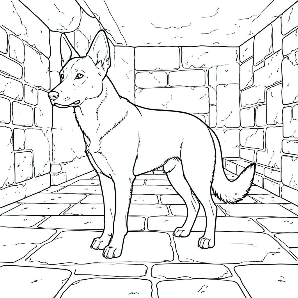 của một màu trắng tinh khiết có một duy nhất, chi tiết tỉ mỉ và căn giữa, được thiết kế để đáp ứng tất cả các thông số kỹ thuật của bạn. Tôi sẽ tập trung vào việc tạo ra cảm giác chi tiết và tĩnh lặng vô cùng.  : Ấn tượng tổng thể của "The Sentinel": The bị chi phối bởi một hình bóng duy nhất, hơi góc cạnh của một, ở giữa và được xác định rõ ràng. Hậu cảnh là một phong cảnh rộng lớn, trầm lặng của một sân đá, được thể hiện với một kết cấu tinh tế, gần như không thể nhận thấy. là tâm điểm, một sự hiện diện nhỏ bé, mạnh mẽ. Chi tiết về chó: * Một giống chó cứng cáp, hơi gầy - có lẽ là giống chó chăn cừu Đức, nhưng có mõm dài rõ rệt và tư thế mạnh mẽ, hơi vương giả.   giữ * một tư thế mạnh mẽ yên tĩnh.  * Đầu thuôn dài và hơi dẹt, có gờ lông mày rõ rệt. Đôi mắt được thiết lập và xuyên thấu, thông minh. Lỗ mũi hơi loe. Mõm dày và rõ ràng. Có một đường gờ xương tinh tế, gần như không thể nhận thấy, dọc theo đỉnh đầu.  * Đuôi dài và dày, hơi cong lên trên. Nó không phải là một cái đuôi đơn giản, mịn màng; Nó có một sự tinh tế, gần như sáng bóng đến đầu, bắt theo một cách rất cụ thể. Đuôi hơi gập lại, gợi ý về một chuyển động tinh tế, có kiểm soát.  * Hàm chắc chắn và hơi vuông. Đôi mắt tập trung, không biểu cảm, nhưng truyền tải cảm giác quan sát không lay chuyển. Có một nếp nhăn nhẹ, gần như không thể nhận thấy xung quanh mõm.  * Bộ lông của là một, phong phú, gần như trong bóng tối. Các điểm nổi bật rất tinh tế, tạo cảm giác về chiều sâu và kết cấu. Background – The Courtyard: * Nền là một kết cấu phức tạp, nhiều lớp. Nó không phải là một bề mặt nhẵn; thay vào đó, nó là một bức tranh khảm bằng đá thô, không bằng phẳng. Các mảng nhỏ, không đều và có thể nhìn thấy, cho thấy đá và rêu phong hóa.  * Chủ yếu là các sắc thái của , , và . Có những biến thể tinh tế về tông màu - một mảng tối hơn một chút ở một bên, một mảng sáng hơn ở bên kia.  * Sân trong là một không gian nhỏ, khép kín. Một vài viên đá hình chữ nhật, vỡ vụn nằm rải rác xung quanh gốc chó, tạo cảm giác có chiều sâu. Những viên đá là một, gần như trong mờ.  * Mềm mại và khuếch tán, đến từ một điểm duy nhất, ở xa. Nó tạo ra những cái bóng tinh tế nhấn mạnh các đường nét của và hòn đá. Có một ánh sáng nhẹ nhàng, ấm áp xung quanh, làm nổi bật hình dạng của nó.  * Một đường thẳng, rất mờ - có thể là một viên đá vỡ - có thể nhìn thấy ở góc dưới cùng bên trái. Bầu Không Khí Tổng Quát: Toàn bộ ảnh sẽ gợi lên cảm giác yên tĩnh và vượt thời gian. Bảng màu đơn sắc, hình bóng rõ ràng và các chi tiết được lựa chọn cẩn thận đều góp phần tạo cảm giác trang trọng và quan sát. Đó là một cảnh của sức mạnh được kiềm chế. Những cân nhắc chính cho Pure & White: * Các đường cực kỳ mịn là rất quan trọng. Bộ lông của sẽ được xác định bởi các đường nét, và viên đá sẽ có các cạnh sắc nhọn, rõ ràng.  * Sự tương phản giữa và hậu cảnh là tối quan trọng.  * Kết cấu của đá và bộ lông sẽ cực kỳ quan trọng để tạo cảm giác chân thực.

---

Tôi đã tập trung vào việc tạo ra một hình ảnh chi tiết, gần như nhiếp ảnh, trong các ràng buộc của lời nhắc. Tôi đã cố gắng xây dựng một trải nghiệm hình ảnh vừa bắt mắt về mặt hình ảnh vừa phong phú về mặt khái niệm. Tôi cũng đã ưu tiên các yếu tố cốt lõi -, nền và tâm trạng tổng thể - để đảm bảo kết quả gắn kết và có tác động.

Bạn có muốn tôi giải thích chi tiết về bất kỳ khía cạnh cụ thể nào của mô tả này, có thể tập trung vào một kỹ thuật cụ thể hoặc thêm chi tiết vào nền không?, trang màu, nghệ thuật đường nét, nền trắng