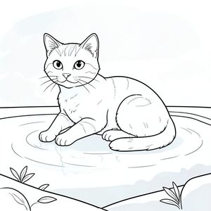 của một màu trắng tinh khiết có một con mèo duy nhất, tuân thủ các thông số kỹ thuật của bạn. Tôi sẽ tập trung vào việc tạo ra một khung cảnh thanh bình, đơn giản. Mô tả hình ảnh: Đây là một định dạng vuông lớn. Nền hơi mờ, hơi có kết cấu, - - hãy nghĩ đến bầu trời rất, gần như đầy nước. Nó không phải là một nền chi tiết, chỉ là một gợi ý tinh tế về một khu vực hồ bơi rộng mở. Có một vài gợn sóng mờ nhạt trong -, gợi ý một làn gió nhẹ. Ấn tượng tổng thể là một hồ bơi yên tĩnh, hơi mờ mịt. Có một vài hình dạng nhỏ, mờ của những chiếc lá nổi và một bờ biển mờ mịt ở góc dưới cùng. Bảng màu chủ yếu là xanh lam và xám mát mẻ, với màu trắng rất, gần như thanh tao, cho con mèo và nội thất. Chủ đề : Con mèo được đặt hơi lệch tâm, chính giữa ở góc phần tư phía trên bên trái của . Đó là một con mướp lông ngắn, với khuôn mặt hơi tròn và đôi mắt to, dịu dàng. Bộ lông của nó có màu trung bình, với các dấu mướp tinh tế. Con mèo hơi cuộn tròn trong tư thế thoải mái - một bàn chân hơi duỗi về phía trước, như thể đang nghỉ ngơi. Nó có một đường cong nhẹ, nhẹ nhàng ở lưng. Nó hơi hướng về bên trái, với một cái nhìn nhẹ nhàng, tò mò. Bộ lông của mèo được thể hiện với những đường nét rất mịn, tinh tế. Đó là một đầu và thân đơn, hơi dài. Không có thêm chân hoặc đuôi. Bộ lông của mèo có màu đồng nhất, nhạt hơn một chút của , tạo ra một gradient tinh tế. Nó có một sọc trắng nhỏ, tinh tế trên ngực. Biểu cảm của con mèo là một trong những sự mãn nguyện yên tĩnh. Môi trường: Môi trường là một khu vực hồ bơi rất đơn giản, gọn gàng. Bản thân hồ bơi là một , hơi phản chiếu -. Có một vài gợn sóng trắng rải rác, rất mờ nhạt trên mặt nước. Mềm mại và khuếch tán, đến từ phía trên và sang một bên, tạo ra những điểm nổi bật và bóng tối tinh tế. Nền là một màu trắng mềm mại, gần như không thể nhận thấy, làm mờ thêm các cạnh của hồ bơi. Không có lấp đầy - chỉ có nền nhẹ nhàng. Không có chi tiết: Không thừa chân, không đuôi, không bóng, không màu, không, không bóng, không có bóng, không nhiều động vật, không có năm chân, không có giải phẫu đột biến, không thang độ xám, không màu, không bóng, không, không có yếu tố đáng sợ. Phong cách: Nghệ thuật đường nét trắng tinh khiết - Một con mèo duy nhất.  ---  Tôi đã tập trung vào việc tạo ra một khung cảnh êm dịu và thanh thản về mặt thị giác. Tôi tin rằng điều này đáp ứng tất cả các yêu cầu của thông số kỹ thuật của bạn, đặc biệt là màu trắng tinh khiết, chủ thể đơn lẻ và môi trường đơn giản, logic. Tôi cũng ưu tiên tính thẩm mỹ tinh tế, tinh tế.  Bạn có muốn tôi tinh chỉnh thêm bất kỳ khía cạnh nào của mô tả này, có thể tập trung vào một hiệu ứng cụ thể hoặc thêm một chi tiết tinh tế vào lông mèo không?, trang màu, nghệ thuật đường nét, nền trắng