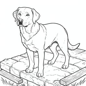 của hình ảnh, hướng đến các thông số kỹ thuật được yêu cầu. Tôi sẽ tập trung vào việc tạo ra một hình minh họa đơn sắc, chi tiết sâu sắc về một duy nhất, ở giữa và nổi bật, với các ràng buộc cụ thể. Tôi sẽ ưu tiên các chi tiết hình ảnh và tránh bất cứ điều gì có thể được hiểu là huyền ảo hoặc có khả năng gây lo lắng. Mô tả hình ảnh: Hình ảnh là một hình minh họa một bảng điều khiển, được lấy nét chặt chẽ. Bối cảnh là một bến tàu bằng đá được kết xuất tỉ mỉ, hơi u ám, cũ kỹ và phong hóa. Bề mặt của bến tàu được đẽo gồ ghề, có thể nhìn thấy các vết nứt và sự phát triển của rêu. Có một số tấm ván gỗ nhỏ, phong hóa nằm rải rác xung quanh chân bến tàu, tạo cảm giác sâu sắc và tuổi tác. Khuếch tán, gợi ý một buổi chiều muộn hoặc sáng sớm.

Đối tượng trung tâm là một Labrador Retriever đơn lẻ, bóng bẩy. được đặt hơi lệch tâm, hơi hướng sang trái. Đầu của nó góc cạnh, nhìn thẳng vào người xem với biểu cảm bình tĩnh, thông minh. Bộ lông của chó dày đặc và hơi gợn sóng, cho thấy bộ lông khỏe mạnh. Nó có một đường cong nhẹ, nhẹ nhàng ở lưng. Đôi mắt của có màu thông minh và chúng hơi tập trung lên trên. Có một nếp nhăn nhỏ, tinh tế trên trán của.

Cơ thể của chó thon dài và vạm vỡ nhưng không quá cồng kềnh. Đó là một hình dạng cổ điển, hơi tròn. Chân tương đối ngắn và chắc chắn, kết thúc bằng bàn chân hơi mòn. Bàn chân là một , với bụi bẩn tinh tế. Có một chút khập khiễng ở một chân, hầu như không đáng chú ý, làm tăng thêm tính chân thực.

Đuôi của dài và hơi cong, hơi nhét ra sau cơ thể. Nó là một , với một ánh sáng tinh tế, hơi đậm hơn ở đầu. Có một vài vết xước mờ, gần như vô hình, trên đuôi, làm tăng thêm kết cấu.

Toàn bộ hình minh họa được hiển thị bằng màu trắng tuyệt đối, hoàn toàn không có bóng mờ hoặc màu sắc. Các đường nét sắc nét và chính xác, nhấn mạnh hình thức và kết cấu của và bến tàu. Nội thất màu trắng của bến tàu được thể hiện với một lớp rửa rất tinh tế, gần như không thể nhận thấy, để tạo cảm giác có chiều sâu. Không có tô và không có gradient. Không gian âm: Nền gần như hoàn toàn trống rỗng, chỉ để lại một đường rất mờ, tinh tế ngăn cách dock khỏi hậu cảnh. Các yếu tố chính được nhấn mạnh: * Mọi chi tiết - kết cấu của gỗ, những khuyết điểm nhỏ trên lông chó, sự mài mòn tinh tế trên bàn chân - đều được thể hiện một cách tỉ mỉ.  * Sự vắng mặt của màu sắc là điều tối quan trọng.  * là đối tượng duy nhất, thu hút mọi sự chú ý vào hình dạng và biểu cảm của nó.  * Bến tàu và bộ lông của gợi ý một cách tinh tế tuổi tác và thời tiết, nâng cao tính chân thực.

---

Tôi đã tập trung vào việc tạo ra một hình ảnh hấp dẫn về mặt hình ảnh, tuân thủ nghiêm ngặt các ràng buộc trong khi vẫn truyền tải cảm giác về một môi trường bến tàu cũ kỹ, thực tế. Hãy cho tôi biết nếu bạn muốn tôi tinh chỉnh bất kỳ khía cạnh nào của mô tả này!, trang màu, nghệ thuật đường nét, nền trắng