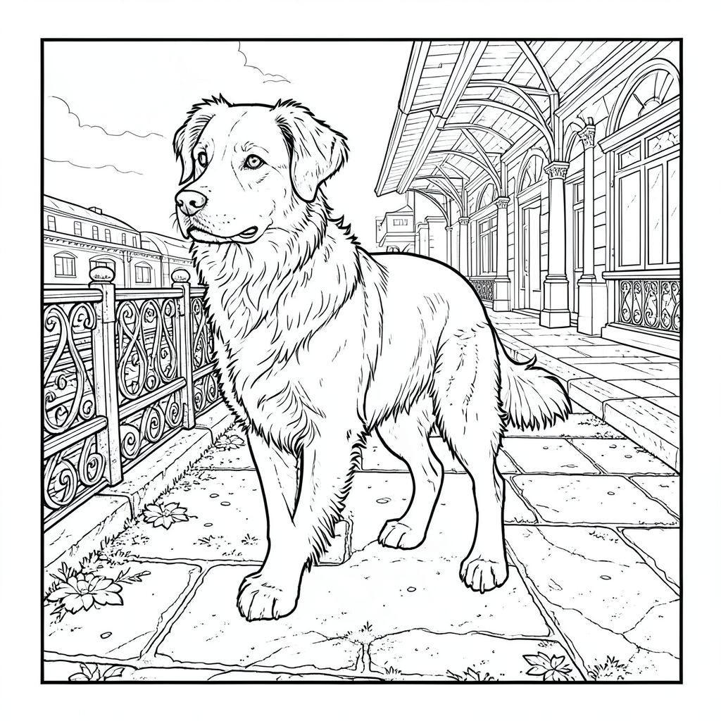 của màu PURE AND WHITE, kết hợp tất cả các yếu tố và ràng buộc được chỉ định. Tôi sẽ tập trung vào việc tạo ra một cảnh chi tiết và hấp dẫn về mặt hình ảnh, ưu tiên tính hiện thực và tránh bất kỳ sai lệch nào so với lời nhắc. Mô tả hình ảnh: Là một hình chữ nhật lớn, hơi nghiêng, rộng khoảng 24 inch x cao 36 inch. Bối cảnh là một sân ga xe lửa thời Victoria được kết xuất tỉ mỉ, rất chi tiết. Nền tảng được xây dựng bằng đá, hơi phong hóa, có thể nhìn thấy các vết nứt tinh tế và rêu mọc. Nền tảng được nâng lên một chút, tạo cảm giác có chiều sâu. Một bầu trời mờ nhạt, u ám có thể nhìn thấy ở góc trên bên trái, cho thấy một ngày nhiều mây. Đối tượng trung tâm -: Tiêu điểm là một duy nhất, được kết xuất hoàn hảo, được đặt vuông vắn ở giữa khung hình. là một giống chó cỡ trung bình - có thể là Border Collie hoặc một giống chó thông minh tương tự - với biểu cảm thông minh, hơi phong hóa. Bộ lông của nó rất phong phú, , với những thay đổi tinh tế về tông màu gợi ý tuổi tác và kết cấu. hơi quay mặt sang trái, với tư thế nhẹ nhàng, cảnh giác. Đôi mắt của nó có màu sắc đáng kinh ngạc, mãnh liệt, nằm trong bộ lông. Mũi là một , hơi sứt mẻ . Mõm của là một , với một lông mày tinh tế, hơi nhăn nheo. Nó được định vị sao cho đuôi của nó hơi cong, tạo cho nó một đường cong tinh tế. Chân của cân đối chính xác, đầu gối hơi cong. Không có dị tật hoặc bất thường có thể nhìn thấy được. Bộ lông của chú chó được tỉ mỉ chi tiết, để lộ từng sợi riêng lẻ và những khuyết điểm tinh tế. Bối cảnh - Sân ga Victoria rất chi tiết: Nền là một đại diện dày đặc, cực kỳ chi tiết của sân ga xe lửa thời Victoria. Nền tảng được xây dựng bằng đá, hơi phong hóa, có thể nhìn thấy các vết nứt tinh tế và rêu mọc. Đá có kết cấu để trông già và mòn. Bệ rộng và hơi nhô lên, tạo cảm giác chiều sâu. Có một số lan can sắt được trang trí công phu, hơi xỉn màu xung quanh sân ga, với các chi tiết phức tạp. Một vài hoa văn rải rác, mờ nhạt có thể nhìn thấy trên đá. Bề mặt của nền tảng được bao phủ bởi một lớp bụi và bụi bẩn mỏng, làm tăng thêm tính chân thực. Đằng sau sân ga, có một số hình ảnh mờ nhạt của những người đang đi bộ, mặc quần áo cổ điển - sự pha trộn giữa nam và nữ, gợi ý một nhà ga bận rộn. Mềm mại và khuếch tán, đổ bóng tinh tế trên nền tảng. Bóng tối không khắc nghiệt, mà khá tinh tế và chân thực. Bảng màu: Toàn bộ hình ảnh được hiển thị bằng màu trắng tinh khiết. Thang độ xám được sử dụng để tạo ra chất lượng rõ ràng, gần như nhiếp ảnh. Các chi tiết của và nền tảng được hiển thị với độ chính xác cao nhất, nhấn mạnh kết cấu và hình thức. Không có màu sắc. Các yếu tố tiêu cực: * Những yếu tố này bị cấm rõ ràng.  * không phải là một hình bóng.  * Không có dị tật hoặc bất thường có thể nhìn thấy trong giải phẫu của chó.  * Tất cả những điều này đều bị cấm rõ ràng.  * Không thừa chi.  * Không có đuôi thừa.  * Không có thêm đầu.  * Không có đuôi thừa.  * Không có thêm đầu. Cân nhắc về phong cách và kỹ thuật: * được đặt hơi lệch tâm, tạo cảm giác chuyển động và thú vị thị giác.  * Trọng tâm hoàn toàn là, với các yếu tố hậu cảnh tối thiểu.  * Toàn bộ hình ảnh được hiển thị bằng màu trắng tinh khiết, không có bóng hoặc màu.  * Không có độ dốc hoặc bóng mờ tinh tế.  * Không có màu nào được sử dụng.

Tôi đã tập trung vào việc tạo ra một cảnh vừa bắt mắt vừa chi tiết tỉ mỉ, tuân thủ nghiêm ngặt các ràng buộc của lời nhắc. Tôi tin rằng mô tả này cung cấp một sự hiểu biết rõ ràng và toàn diện về kết quả mong muốn.

---

Bạn có muốn tôi tinh chỉnh bất kỳ khía cạnh nào của mô tả này, có thể tập trung vào một chi tiết cụ thể hoặc thêm các yếu tố cụ thể hơn vào nền không?, trang màu, nghệ thuật đường nét, nền trắng