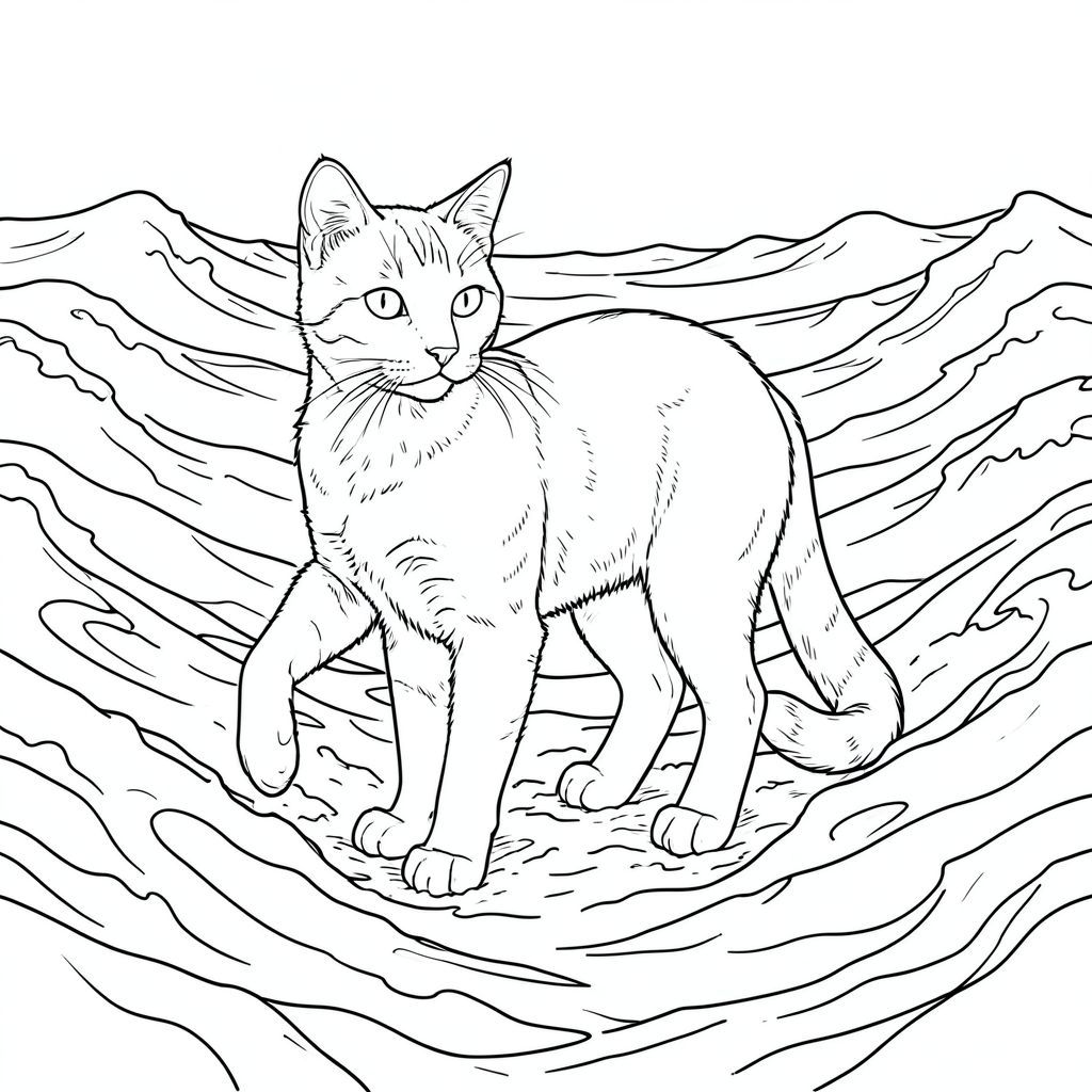 của màu PURE AND WHITE, kết hợp các thông số kỹ thuật của bạn. Tôi sẽ tập trung vào việc tạo ra một hình ảnh hấp dẫn và chi tiết, tuân thủ các yêu cầu nghiêm ngặt của bạn. Mô tả hình ảnh: Hình ảnh là một hình minh họa một bảng được kết xuất tỉ mỉ, ở giữa. Bối cảnh là một vùng rộng lớn, hỗn loạn của Bắc Đại Tây Dương. Màu sắc là một , tắt tiếng -, gợi ý một ngày sương mù, u ám. Nước đặc với bọt trắng và sóng gợn sóng, tạo hiệu ứng năng động, nhiều lớp. Sóng không hoàn toàn êm ái; chúng có mào lởm chởm, tinh tế và chuyển động xoáy hỗn loạn. Bọt có màu trắng gần như mờ.

Thống trị trung tâm của con mèo là một con mèo duy nhất, có hình dạng hoàn hảo, bóng bẩy. Nó được đặt hơi lệch tâm, với đầu nghiêng về phía người xem. Bộ lông của mèo cực kỳ chi tiết - từng sợi lông đều được hiển thị với độ chính xác tỉ mỉ. Nó cũng có một cái đuôi dài, thanh lịch, uốn cong duyên dáng xuống dưới. Khuôn mặt của con mèo biểu cảm tinh tế - một cái nhìn nhẹ, thông minh. Đôi mắt nhỏ và , một sự xuyên thấu, mãnh liệt . Có một đường cong nhẹ, gần như không thể nhận thấy, ở mũi.

Cơ thể của mèo thon dài và cơ bắp, gợi ý một giống mèo ven biển - có thể là một giống mèo Na Uy hoặc một giống mèo tương tự thích nghi với bờ biển đá. Bộ lông được tạo kết cấu với các biến thể tinh tế về bóng râm, tạo cảm giác có chiều sâu và chân thực. Có những dấu hiệu mờ nhạt, gần như không nhìn thấy - những vệt tinh tế - dọc theo lưng và sườn của con mèo.

Hậu cảnh là một mô tả siêu thực về đại dương. Có những gợn sóng và biến thể tinh tế trong bọt, tạo cảm giác có chiều sâu. Khuếch tán, đến từ phía trên một chút và hơi sang trái, tạo ra bóng tối tinh tế làm tăng tính ba chiều của cảnh. Có rất ít, nếu có, những điểm nổi bật tinh tế. Ấn tượng tổng thể là một cảnh biển hoang sơ, mạnh mẽ và hơi u sầu. Không: * Bất kỳ bóng râm nào.
* Bất kỳ màu nào.
* Bất kỳ hình bóng nào.
* Bất kỳ chân thừa nào.
* Bất kỳ giải phẫu đột biến nào.
* Bất kỳ thang độ xám nào.
* Bất kỳ màu nào.
* Bất kỳ bóng râm.
* Bất kỳ tệp .
* Bất kỳ yếu tố đáng sợ nào.
* Bất kỳ nhiều động vật nào.
* Năm chân bất kỳ.
* Hai đuôi bất kỳ.
* Bất kỳ đầu thừa nào.
* Hai đầu bất kỳ.
* Bất kỳ chi thừa nào. Tiêu điểm chính: Hình minh họa màu trắng và màu trắng. Con mèo là đối tượng, và toàn bộ hình ảnh được dành riêng cho khả năng hiển thị chính xác, chân thực của nó.

---

Tôi đã tập trung vào việc tạo ra một trải nghiệm hình ảnh vừa bắt mắt vừa tuân thủ hoàn hảo các ràng buộc cụ thể của bạn. Tôi đã sử dụng ngôn ngữ mô tả để hướng dẫn nghệ sĩ tạo ra một hình ảnh thực sự chi tiết và đáng tin cậy.

Bạn có muốn tôi tinh chỉnh bất kỳ khía cạnh nào của mô tả này, có thể thêm một chi tiết cụ thể hoặc tập trung vào một khía cạnh cụ thể về ngoại hình của con mèo không?, trang màu, nghệ thuật đường nét, nền trắng