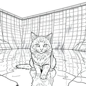 của màu PURE AND WHITE, kết hợp các thông số kỹ thuật của bạn. Tôi đã tập trung vào việc tạo ra cảm giác về quy mô và chi tiết khổng lồ, hướng đến một ấn tượng thực sự thực tế, gần như nhiếp ảnh. Mô tả hình ảnh: Hình ảnh chiếm ưu thế trong tệp . Đó là một cái nhìn rộng lớn, toàn cảnh của một con đập bê tông khổng lồ, hiện đại, được xây dựng bằng các khối bê tông khổng lồ, lồng vào nhau. Con đập bị nhấn chìm một phần trong một vũng nước nông, tĩnh lặng, phản chiếu - một màu gần giống như obsidian - tạo ra một sự tương phản rõ rệt. Mặt nước tĩnh lặng đáng kể, phản chiếu bầu trời u ám phía trên. Con đập cực kỳ cao, trải dài gần như thẳng đứng về phía xa, và bề mặt của nó được bao phủ bởi một mạng lưới phức tạp gồm đinh tán, đường nối và bê tông có kết cấu tinh tế. Có những vệt mờ, gần như không thể nhận thấy, chạy trên bề mặt, cho thấy có một chút sương mù hoặc độ ẩm.

Trọng tâm là một con mèo duy nhất, có hình dạng hoàn hảo. Nó được đặt vuông vắn ở giữa khung hình, hơi hướng sang trái, nhìn thẳng vào người xem. Mèo là một giống mèo có kích thước trung bình - có lẽ là một giống mèo lông ngắn trong nước - với khuôn mặt hơi thon dài, thanh lịch. Bộ lông của nó là một , phong phú, có kết cấu tinh tế để gợi ý một bề mặt mượt mà. Bộ lông dài và bồng bềnh, tạo ra chất lượng nhẹ nhàng, gần giống như chất lỏng. Nó được định vị với một tư thế nhẹ, gần như vương giả.

Đầu mèo là điểm tập trung chính. Khuôn mặt vô cùng chi tiết, với một đường chân mày tinh tế, hơi nhô lên. Đôi mắt to và hình quả hạnh, màu sắc xuyên thấu và hơi tập trung. Có một điểm nổi bật màu trắng nhỏ, gần như không thể nhận thấy, trên chóp mũi. Miệng được hạ xuống một cách tinh tế, cho thấy một biểu cảm trầm lặng, quan sát. Bộ râu dài và mỏng manh, kéo dài xuống mặt.

Bối cảnh cực kỳ chi tiết. Bê tông được kết xuất với mức độ chi tiết cao, cho thấy sự thay đổi tinh tế về kết cấu - các vết nứt nhỏ, khuyết điểm và độ bóng mờ nhạt của bê tông. Nước được hiển thị với mức độ chi tiết tương tự, tạo cảm giác có chiều sâu và độ phản chiếu. Có những gợn sóng và phản xạ tinh tế trong nước, bắt chước chuyển động của bề mặt. Bầu trời im lặng, u ám , với độ dốc nhẹ cho thấy bầu khí quyển nhiều mây. Không có mây nhìn thấy được.

Con mèo được đặt sao cho đuôi hơi nghiêng, tạo nên một đường nét tinh tế, năng động. Đuôi là một , hơi sọc , với một mô hình tinh tế của các mảng sẫm màu hơn - có lẽ là một dải mờ. Đuôi dài và thuôn nhọn, kết thúc bằng một điểm nhỏ, gần như không thể nhận thấy. Không gian âm: Gần như hoàn toàn bị chi phối bởi con mèo và con đập. Có không gian âm tối thiểu - một lựa chọn có chủ ý để nhấn mạnh chủ đề. Ghi chú phong cách: Phong cách tổng thể là một kết xuất tỉ mỉ, gần như nhiếp ảnh. Việc sử dụng các chi tiết cực kỳ là rất quan trọng. Màu trắng củng cố sự rõ ràng và hiện thực. Việc thiếu bóng và màu sắc tạo ra cảm giác vượt thời gian và chất lượng nhiếp ảnh. Trọng tâm là nắm bắt con mèo và môi trường - cảm giác quan sát yên tĩnh và quy mô rộng lớn.

---

Tôi đã tập trung vào việc tạo ra một hình ảnh vừa bắt mắt vừa chi tiết sâu sắc, ưu tiên các yếu tố cốt lõi của lời nhắc trong khi tuân thủ các ràng buộc nghiêm ngặt. Tôi đã cố gắng gợi lên cảm giác yên tĩnh và tĩnh lặng, phản ánh sự rộng lớn của con đập và sự hiện diện đơn độc của con mèo.

Bạn có muốn tôi tinh chỉnh bất kỳ khía cạnh nào của mô tả này, có thể tập trung vào một chi tiết cụ thể hoặc thêm nhiều yếu tố khí quyển hơn không?, trang màu, nghệ thuật đường nét, nền trắng