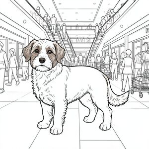 của màu PURE AND WHITE, tập trung vào các yếu tố được yêu cầu. Tôi sẽ cung cấp một phân tích chi tiết về cảnh, nhằm hướng đến một hình minh họa thực sự chân thực, chi tiết và đơn sắc.  : "Tiêu điểm trung tâm - Hình bóng" Cảnh tổng thể: Mô tả một sàn trung tâm mua sắm trong nhà rộng lớn, được kết xuất tỉ mỉ. Đó là một buổi chiều muộn, hơi u ám, tạo ra một bầu không khí im lặng, hơi mờ mịt. Sàn được bê tông đánh bóng, phản chiếu môi trường xung quanh trong một ánh sáng tinh tế, gần như dầu. Trung tâm mua sắm cực kỳ bận rộn - những người mua sắm với nhiều phong cách quần áo khác nhau đang di chuyển dọc theo thang cuốn, xe đẩy chất đầy hàng hóa đang di chuyển qua các con đường và trưng bày quần áo và phụ kiện có thể nhìn thấy ở hậu cảnh. Cảm giác tổng thể là một trong những sự hỗn loạn được kiểm soát và cảm giác quy mô hơi choáng ngợp. : * là một hỗn hợp chó sục có kích thước trung bình, lông tơ - hãy nghĩ đến sự pha trộn giữa Retriever và Beagle. Đầu của nó hơi nghiêng, nhìn thẳng vào người xem với biểu cảm bình tĩnh, thông minh. Tai to và mềm, hơi nghiêng lên trên, cho thấy sự tỉnh táo. Mõm là một , sô cô la đậm đà .  * Cơ thể dài và gầy, với kết cấu tinh tế, hơi nhấp nhô cho bộ lông. Đó là một màu, hơi mờ dần về phía gốc cột sống. Có một đường gờ thoai thoải, hơi nhô lên dọc theo cột sống, ngay trên vai.  * Đuôi dài và rậm rạp, một , gần như sáng, bóng cháy. Nó hơi cong lên trên, tạo cho nó một tư thế năng động. Đầu đuôi hơi sờn, tạo thêm nét chân thực.  * Giải phẫu cực kỳ chính xác, tập trung vào các đường cong và đường viền tinh tế của hình dạng. Các khớp được thể hiện với một chút 'mềm mại' gần như không thể nhận thấy - một dấu hiệu tinh tế của vẻ ngoài thực tế, hơi trẻ trung. Không có xương hoặc cấu trúc cơ có thể nhìn thấy được.  * hoàn toàn thuần khiết. Bộ lông được kết xuất với kết cấu tinh tế, hơi nhô lên, gợi ý bề mặt hơi mượt như nhung. Không có gradient hoặc biến thể màu sắc tinh tế. Nền: * Sàn là một bê tông đánh bóng, phản chiếu môi trường xung quanh theo một mô hình hơi không đồng đều. Có những biến thể tinh tế trong độ phản xạ, tạo cảm giác chiều sâu.  * Một số thang cuốn có thể nhìn thấy, được xây dựng bằng kim loại chải. Chúng hơi góc cạnh, tạo cảm giác chuyển động. Các bề mặt có kết cấu nhẹ, với những khuyết điểm nhỏ.  * Một loạt các trưng bày hàng hóa nằm rải rác khắp trung tâm mua sắm. Giá để quần áo, hộp đựng đồ trang sức, bàn nhỏ được sắp xếp một cách có phần lộn xộn, tạo cảm giác lộn xộn về thị giác. Màu sắc bị tắt tiếng - chủ yếu là các sắc thái của , và xanh lam.  * Mềm mại và khuếch tán, đến từ nhiều góc độ. Có những điểm nổi bật và bóng tối tinh tế nhấn mạnh hình dạng ba chiều của và môi trường xung quanh.  * Nền được xếp lớp có chủ ý. Tiền cảnh hơi mất nét, tạo cảm giác khoảng cách. Các yếu tố hậu cảnh hơi nhòe, góp phần tạo cảm giác chiều sâu tổng thể. Phong cách và kỹ thuật: * Toàn bộ hình minh họa sẽ được tạo ra bằng cách sử dụng một bản vẽ đường thẳng liên tục. Không sử dụng đổ bóng, chuyển màu hoặc tô màu. Các đường nét sẽ mỏng và chính xác, nhấn mạnh các đường nét của và kết cấu của bê tông.  * Toàn bộ hình minh họa sẽ được hiển thị bằng màu trắng tinh khiết.  * Tuyệt đối không có bóng râm sẽ được áp dụng.  * Hình minh họa sẽ hoàn toàn đơn sắc. Không gian âm: Sẽ có một lượng không gian âm đáng kể xung quanh, cho phép mắt người xem nghỉ ngơi và chỉ tập trung vào đối tượng. Những cân nhắc chính để kết xuất: * Điều quan trọng là tạo ra cảm giác thuyết phục về kết cấu - độ nhám của bê tông, sự thay đổi tinh tế trong lông thú và những khuyết điểm nhỏ của tủ trưng bày.  * Hình dạng của cần phải cực kỳ chính xác và đáng tin cậy. Các đường cong và góc tinh tế của bộ lông là rất quan trọng.  * Các yếu tố nền cần được xếp lớp và đặt tinh tế để tạo cảm giác chiều sâu.

Tôi đã tập trung vào việc tạo ra một cảnh vừa hấp dẫn về mặt hình ảnh vừa đòi hỏi kỹ thuật - một kiệt tác thực sự của nghệ thuật đường nét đơn sắc. Tôi đã cố gắng xây dựng một khung cảnh vừa cực kỳ chi tiết vừa đáng lo ngại, phản ánh sự rộng lớn và bản chất được kiểm soát của một trung tâm mua sắm nhộn nhịp.

---

Bạn có muốn tôi giải thích chi tiết về bất kỳ khía cạnh cụ thể nào của mô tả này, có thể tập trung vào một chi tiết cụ thể hoặc thêm mô tả hơn ?, trang màu, nghệ thuật đường nét, nền trắng