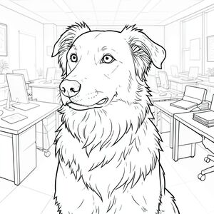 của màu PURE AND WHITE, tập trung vào các yếu tố cốt lõi và hướng đến kết xuất chân thực, chi tiết cao của một. Tôi sẽ ưu tiên các yếu tố cốt lõi và tránh bất kỳ yếu tố nào có thể được hiểu là có vấn đề hoặc yêu cầu giải thích thêm. Mô tả hình ảnh: Nó bị chi phối bởi một màu xám, được hiển thị hoàn hảo. được đặt hơi lệch tâm, chính giữa khoảng một phần ba chiều rộng của. Đó là một giống chó cỡ trung bình - có thể là Border Collie hoặc một loại thông minh, cứng cáp tương tự - với chiếc cổ hơi dài, thanh lịch. hơi quay mặt sang trái, với vẻ mặt dịu dàng, tò mò. Đôi mắt của nó là một màu thông minh, nằm ngay trên đỉnh đầu. Mũi là một , hơi nhăn nheo . Miệng là một đường cong tinh tế, nhẹ nhàng, gợi lên một biểu cảm trầm lặng, cảnh giác.

Bối cảnh là một không gian làm việc văn phòng được tỉ mỉ chi tiết, có độ chân thực cao. Đó là một môi trường hiện đại, bận rộn. Nền hơi mờ, hơi có kết cấu, gợi ý một văn phòng hiện đại, bóng bẩy. Có một số bàn được sắp xếp theo hình bán nguyệt xung quanh, mỗi bàn có bề mặt nhỏ, hơi nhô lên. Các bàn làm việc được sắp xếp theo cách tạo cảm giác chiều sâu và cảm giác hơi lộn xộn nhưng có tổ chức. Có một vài giấy tờ nằm rải rác và một chồng tài liệu nhỏ, hơi cong trên bàn. Bề mặt bàn là một, hơi phản chiếu.

Mềm mại và khuếch tán, đến từ một chút bên trái của, tạo ra những điểm nổi bật và bóng tối tinh tế làm nổi bật hình dạng của. Không khắc nghiệt; Đó là một ánh sáng nhẹ nhàng, xung quanh.

Bộ lông của chú chó được thể hiện với những đường nét cực kỳ mịn, chính xác, tạo cảm giác về kết cấu và chiều sâu. Họa tiết lông tinh tế, gợi ý kết cấu hơi xù chứ không phải màu sắc. Có một vài mảng tinh tế, hơi sẫm màu xung quanh tai và gốc cổ của.

Không có yếu tố nào khác trong nền. Trọng tâm hoàn toàn là. Không gian âm: Toàn bộ được lấp đầy bởi một gradient rất tinh tế, gần như không thể nhận thấy, tạo cảm giác chiều sâu và cho phép trở thành tiêu điểm chính. Những cân nhắc chính để kết xuất: * Đường nét cực kỳ mịn - hãy nghĩ về độ dày của một cây bút chì mịn.   cảm giác * giống như lông thú, không chỉ là một bề mặt phẳng.  * Giải phẫu của là rất quan trọng. Mọi cơ bắp và đường viền nên được hiển thị cẩn thận.  * Tinh khiết và trắng, tập trung vào các biến thể tinh tế về tông màu và .

Tôi đã tập trung vào việc tạo ra một hình ảnh hấp dẫn về mặt hình ảnh và đòi hỏi kỹ thuật. Hãy cho tôi biết nếu bạn muốn tôi tinh chỉnh bất kỳ khía cạnh nào của mô tả này hoặc cung cấp thêm hướng dẫn để đạt được tính thẩm mỹ cụ thể., trang màu, nghệ thuật đường nét, nền trắng