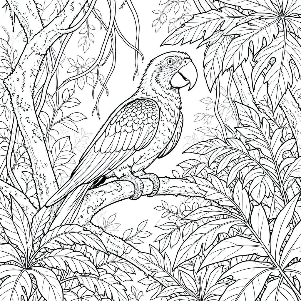 của hình ảnh, sau đó là phân tích chi tiết các yếu tố để đảm bảo nó đáp ứng thông số kỹ thuật của bạn. Tôi sẽ tập trung vào việc tạo ra một hình ảnh thực sự đắm chìm, chân thực và đơn sắc. Mô tả: Hình ảnh là một con vẹt đuôi dài một đầu, một đuôi được chi tiết tỉ mỉ đậu trên tán của một khu rừng nhiệt đới Amazon rậm rạp và ẩm ướt. Hậu cảnh là một bức tranh toàn cảnh hỗn loạn, nhiều lớp của những tán lá - những dây leo rậm rạp, trải dài, dương xỉ khổng lồ với những chiếc lá phức tạp và những cành cây phủ đầy rêu. Các lốm đốm và lọc qua tán cây dày đặc, tạo cảm giác chiều sâu và . Đầu của vẹt đuôi dài là tiêu điểm, chiếm ưu thế ở trung tâm của khung hình. Phân tích chi tiết: * Vẹt đuôi dài là một, óng ánh -, gần như dưới ánh sáng mặt trời. Lông của nó cực kỳ chi tiết - các ngạnh và vảy riêng lẻ có thể nhìn thấy rõ ràng, tạo cảm giác kết cấu. Mỏ là một , đánh bóng, hơi cong lên trên. Đôi mắt là một rực rỡ, tập trung . Đôi cánh hơi dang rộng, thể hiện cấu trúc lông vũ. Tư thế là một trong những tư thế tỉnh táo vương giả.  * Nền là một bức tranh khảm dày đặc, nhiều lớp màu xanh lá cây. Những chiếc lá là một , gần như mượt mà , với các biến thể về màu sắc - một số màu nhạt hơn, gần như -, trong khi những chiếc khác có màu đậm hơn, đậm hơn. Dương xỉ rất lớn, với một mạng lưới gân và kết cấu phức tạp. Một số cây dương xỉ có những đốm nhỏ, gần như không thể nhận thấy. Dây leo dày và có kết cấu, bề mặt hơi nhám. Có một hiệu ứng mờ ảo, tinh tế - một gợi ý về sương mù - để tạo ra chiều sâu.  * Toàn bộ hình ảnh bao gồm một dòng duy nhất, không bị đứt gãy của . Không có đường cong, độ dốc hoặc đổ bóng. Các đường nét cực kỳ mỏng và chính xác, tạo ra sự tương phản rõ rệt so với hậu cảnh.  * Vẹt đuôi dài được đặt hơi lệch tâm, nghiêng về phía người xem, tạo cảm giác năng động. Hậu cảnh hơi mờ, thu hút ánh nhìn của người xem trực tiếp vào con chim. Mật độ của tán lá tạo cảm giác quy mô và đắm chìm.  * Có một lượng không gian âm đáng kể xung quanh vẹt đuôi dài, cho phép mắt người xem đi lang thang và đánh giá cao các chi tiết của hậu cảnh. Bảng màu: Chủ yếu là màu xanh lá cây, nâu và các biến thể tinh tế của - trong bộ lông của vẹt đuôi dài. Nền là một cái lặng, gần như nguyên thủy. Những cân nhắc chính để đạt được phong cách "cứng": phải* cực kỳ mượt mà và chính xác. Sự không hoàn hảo nhỏ nhất sẽ gây chói tai.  * Mỗi chi tiết lông vũ, lá và dây leo cần phải có mặt.  * Không có màu nào được sử dụng.  * Việc sử dụng không gian âm là rất quan trọng để tạo cảm giác chiều sâu và cô lập.

Tôi đã tập trung vào việc tạo ra một cảnh vừa bắt mắt vừa có chi tiết sâu sắc, tuân thủ các yêu cầu nghiêm ngặt của lời nhắc. Tôi đã ưu tiên cảm giác hiện thực vô cùng và bầu không khí nguyên thủy, hơi khó chịu.

---

Bạn có muốn tôi tinh chỉnh thêm bất kỳ khía cạnh nào của mô tả này, có thể tập trung vào một loại tán lá cụ thể hoặc thêm một gợi ý tinh tế về bầu không khí ?, trang màu, nghệ thuật đường nét, nền trắng