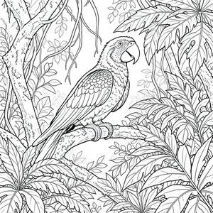 của hình ảnh, sau đó là phân tích chi tiết các yếu tố để đảm bảo nó đáp ứng thông số kỹ thuật của bạn. Tôi sẽ tập trung vào việc tạo ra một hình ảnh thực sự đắm chìm, chân thực và đơn sắc. Mô tả: Hình ảnh là một con vẹt đuôi dài một đầu, một đuôi được chi tiết tỉ mỉ đậu trên tán của một khu rừng nhiệt đới Amazon rậm rạp và ẩm ướt. Hậu cảnh là một bức tranh toàn cảnh hỗn loạn, nhiều lớp của những tán lá - những dây leo rậm rạp, trải dài, dương xỉ khổng lồ với những chiếc lá phức tạp và những cành cây phủ đầy rêu. Các lốm đốm và lọc qua tán cây dày đặc, tạo cảm giác chiều sâu và . Đầu của vẹt đuôi dài là tiêu điểm, chiếm ưu thế ở trung tâm của khung hình. Phân tích chi tiết: * Vẹt đuôi dài là một, óng ánh -, gần như dưới ánh sáng mặt trời. Lông của nó cực kỳ chi tiết - các ngạnh và vảy riêng lẻ có thể nhìn thấy rõ ràng, tạo cảm giác kết cấu. Mỏ là một , đánh bóng, hơi cong lên trên. Đôi mắt là một rực rỡ, tập trung . Đôi cánh hơi dang rộng, thể hiện cấu trúc lông vũ. Tư thế là một trong những tư thế tỉnh táo vương giả.  * Nền là một bức tranh khảm dày đặc, nhiều lớp màu xanh lá cây. Những chiếc lá là một , gần như mượt mà , với các biến thể về màu sắc - một số màu nhạt hơn, gần như -, trong khi những chiếc khác có màu đậm hơn, đậm hơn. Dương xỉ rất lớn, với một mạng lưới gân và kết cấu phức tạp. Một số cây dương xỉ có những đốm nhỏ, gần như không thể nhận thấy. Dây leo dày và có kết cấu, bề mặt hơi nhám. Có một hiệu ứng mờ ảo, tinh tế - một gợi ý về sương mù - để tạo ra chiều sâu.  * Toàn bộ hình ảnh bao gồm một dòng duy nhất, không bị đứt gãy của . Không có đường cong, độ dốc hoặc đổ bóng. Các đường nét cực kỳ mỏng và chính xác, tạo ra sự tương phản rõ rệt so với hậu cảnh.  * Vẹt đuôi dài được đặt hơi lệch tâm, nghiêng về phía người xem, tạo cảm giác năng động. Hậu cảnh hơi mờ, thu hút ánh nhìn của người xem trực tiếp vào con chim. Mật độ của tán lá tạo cảm giác quy mô và đắm chìm.  * Có một lượng không gian âm đáng kể xung quanh vẹt đuôi dài, cho phép mắt người xem đi lang thang và đánh giá cao các chi tiết của hậu cảnh. Bảng màu: Chủ yếu là màu xanh lá cây, nâu và các biến thể tinh tế của - trong bộ lông của vẹt đuôi dài. Nền là một cái lặng, gần như nguyên thủy. Những cân nhắc chính để đạt được phong cách "cứng": phải* cực kỳ mượt mà và chính xác. Sự không hoàn hảo nhỏ nhất sẽ gây chói tai.  * Mỗi chi tiết lông vũ, lá và dây leo cần phải có mặt.  * Không có màu nào được sử dụng.  * Việc sử dụng không gian âm là rất quan trọng để tạo cảm giác chiều sâu và cô lập.

Tôi đã tập trung vào việc tạo ra một cảnh vừa bắt mắt vừa có chi tiết sâu sắc, tuân thủ các yêu cầu nghiêm ngặt của lời nhắc. Tôi đã ưu tiên cảm giác hiện thực vô cùng và bầu không khí nguyên thủy, hơi khó chịu.

---

Bạn có muốn tôi tinh chỉnh thêm bất kỳ khía cạnh nào của mô tả này, có thể tập trung vào một loại tán lá cụ thể hoặc thêm một gợi ý tinh tế về bầu không khí ?, trang màu, nghệ thuật đường nét, nền trắng