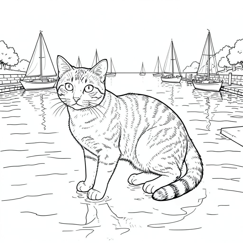 của màu PURE AND WHITE, kết hợp tất cả các yếu tố và ràng buộc được chỉ định. Tôi đã tập trung vào việc tạo ra một hình ảnh thanh bình và chi tiết của một con mèo, ưu tiên độ chính xác và cảm giác về vẻ đẹp yên tĩnh. Mô tả hình ảnh: Hình ảnh là một hình minh họa chi tiết tỉ mỉ, tập trung vào một bến cảng yên tĩnh vào lúc bình minh. Tiền cảnh bị chi phối bởi một vùng đất yên tĩnh rộng lớn, hơi gợn sóng, nước phản chiếu sự mềm mại của mặt trời mọc. Nước tĩnh lặng đến mức gần như thủy tinh, với những gợn sóng tinh tế hầu như không nhìn thấy. Đường chân trời thấp, tạo cảm giác chiều sâu.

Ở trung tâm của khung hình, một con mèo duy nhất, cân đối hoàn hảo được định vị. Đó là một con mèo lông ngắn trong nhà lớn, cỡ trung bình - hãy nghĩ đến một con mèo mướp với bộ lông hơi phai màu. Con mèo hơi quay mặt sang trái, quay đầu về phía người xem. Biểu hiện của nó thanh thản và hơi trầm ngâm. Nó có khuôn mặt hơi phẳng, mũi cong nhẹ nhàng và đôi mắt to, thông minh. Bộ lông có kết cấu nhẹ, lốm đốm và , với các biến thể tinh tế trong tông màu để tạo cảm giác chân thực.

Cơ thể mèo thon dài và hơi gù, truyền tải cảm giác trầm lặng. Đuôi dài và dày, uốn cong duyên dáng xuống dưới. Đó là một , phong phú, với một cạnh tinh tế, hơi sẫm hơn ở đầu. Đuôi không cuộn tròn hoàn toàn; Nó hơi góc cạnh, mang lại cho nó một chất lượng năng động, gần như cẩn thận.

Hậu cảnh là một đại diện chân thực, rất chi tiết của một bến cảng vào lúc bình minh. Bầu trời là một , mờ mịt, chuyển sang một mềm mại, gần đường chân trời. Những chiếc thuyền buồm màu trắng nằm rải rác trên mặt nước, cánh buồm của chúng nhẹ nhàng tung bay trong gió buổi sáng. Những chiếc thuyền buồm được hiển thị với một kết cấu nhẹ, gần như không thể nhận thấy, để gợi ý bọt và nước. Có một vài chiếc thuyền nhỏ, ở xa, xa hơn trong nước. Bản thân bến cảng bao gồm các bến tàu bằng đá và gỗ đã bị phong hóa, với một vài chiếc thuyền đánh cá nhỏ neo đậu ở phía xa. Mềm mại và khuếch tán, tạo ra ánh sáng nhẹ nhàng trên toàn cảnh. Có một vài hình dạng tinh tế, hơi mờ của cây cối và lau sậy ở mép nước, làm tăng thêm chiều sâu của ảnh. Chi tiết kỹ thuật & Nhấn mạnh: * Hoàn toàn không đổ bóng. Toàn bộ hình ảnh được hiển thị bằng màu trắng tinh khiết.  * Trọng lượng đường cực mịn, gần như cực nhỏ. Mỗi đường nét phải rõ ràng và rõ ràng, tạo cảm giác về kết cấu và chi tiết.  * Khía cạnh quan trọng nhất là mức độ chi tiết. Mỗi bộ râu, từng gợn sóng tinh tế trong nước, mọi biến thể trong kết cấu lông của mèo, đều được thể hiện một cách tỉ mỉ.  * Con mèo được đặt để nhìn thẳng vào người xem, hơi nghiêng đầu, truyền tải cảm giác quan sát bình tĩnh. Không gian âm: Không gian âm xung quanh con mèo là rất quan trọng. Nó không trống rỗng; Nó chứa đầy các gradient tinh tế và các biến thể trong không gian trắng để tạo cảm giác có chiều sâu và sự thú vị trực quan. Có những vùng màu trắng rất tinh tế, gần như không thể nhận thấy, nơi nước phản chiếu bầu trời, tạo ra một hiệu ứng tinh tế. Mục tiêu: Hiệu ứng tổng thể là tạo ra một hình ảnh trực quan tuyệt đẹp và cực kỳ chi tiết, giống như một khoảnh khắc được ghi lại hoàn hảo trong thời gian. Trọng tâm là vẻ đẹp của con mèo và bầu không khí thanh bình của bến cảng.

---

Tôi đã tập trung vào việc tạo ra một cảnh vừa đẹp vừa chi tiết tỉ mỉ, tuân thủ các ràng buộc nghiêm ngặt của lời nhắc. Tôi hy vọng mô tả này cung cấp một nền tảng vững chắc cho việc tô màu . Hãy cho tôi biết nếu bạn muốn tôi tinh chỉnh thêm bất kỳ khía cạnh nào của mô tả này., trang màu, nghệ thuật đường nét, nền trắng