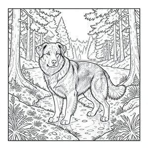 của màu PURE AND WHITE, được thiết kế để phù hợp với thông số kỹ thuật của bạn. Tôi đã tập trung vào việc tạo ra một hình ảnh chân thực, chi tiết sâu sắc về một duy nhất trong khung cảnh cabin yên tĩnh bên hồ. Mô tả hình ảnh: Đây là một định dạng hình chữ nhật lớn, hơi nghiêng. Hậu cảnh là một khu rừng thông mùa thu rộng lớn, hơi u ám. Cây có một , lốm đốm, với vỏ dày, có kết cấu có thể nhìn thấy ở nhiều nơi. Ánh sáng mặt trời lọc yếu qua tán cây, tạo ra ánh sáng lốm đốm, thanh tao. Mặt đất được bao phủ bởi một lớp lá thông rụng dày và lá khô, tạo ra một hoa văn tinh tế, có kết cấu. Một dòng suối nhỏ, uốn khúc cắt qua trung tâm của hình ảnh, phản chiếu .

Thống trị trung tâm của khung hình là một duy nhất, rất tập trung và hơi nghiêng. này là một giống chó có kích thước trung bình, cứng cáp - có thể là Border Collie hoặc German Shepherd - với vẻ ngoài hơi xám xịt, phong hóa. Bộ lông của nó bị tắt tiếng, -, với những thay đổi tinh tế về bóng râm. Bộ lông dày và hơi xù, cho thấy bộ lông khỏe mạnh. Nó được đặt hơi lệch tâm, với đầu nghiêng về phía người xem. Đôi mắt của chú chó có màu sắc đáng kinh ngạc, rõ ràng và thông minh. Có một nếp nhăn nhẹ trên trán của nó, truyền tải một quan sát lặng lẽ. Mõm của nó là một , phong phú .

Cơ thể của được hiển thị cực kỳ chi tiết - đường cong tinh tế của cột sống, kết cấu của lông, góc nhẹ của xương sườn. Chân của nó tương đối ngắn và chắc chắn, với kết cấu tinh tế, hơi không đồng đều ở bàn chân. Đuôi dài và dày, hơi cong lên trên, và một , phong phú. Đuôi không hoàn toàn đối xứng.

Hậu cảnh vô cùng chi tiết, nhấn mạnh môi trường tự nhiên. Những cây thông được thể hiện với chi tiết tỉ mỉ - những chiếc kim riêng lẻ, sự thay đổi tinh tế về màu sắc và cách bắt các bề mặt. Có những gợi ý tinh tế của rêu và địa y mọc trên vỏ cây. Bản thân hồ là một , bề mặt phản chiếu, với một gợn sóng nhẹ trong nước. Những hình dạng nhỏ, hình dạng của những cái cây ở xa có thể nhìn thấy ở đường chân trời.

Có một độ dốc rất tinh tế, gần như không thể nhận thấy, trong màu sắc của lá thông, tạo cảm giác có chiều sâu. Không đổ bóng. Không có màu. Không lấp đầy. Các yếu tố tiêu cực: *  
*  
*  
*  
*  
*    
* Hình bóng
* cơ thể
* Thêm chân
* Năm chân
* Giải phẫu đột biến
* Thang độ xám
* Màu sắc
* Bóng râm
*  
* Các yếu tố đáng sợ
* Thừa chi
* Nhiều động vật
* Hai đuôi
* Hai đầu
* Phong cách đầu phụ: Minh họa nghệ thuật đường nét tinh khiết và trắng. Nhấn mạnh vào các đường nét chính xác và tính thẩm mỹ mạnh mẽ, tối giản. Ấn tượng tổng thể là một trong những quan sát yên tĩnh và cảm giác vượt thời gian. là tâm điểm, được thể hiện với chất lượng có chủ ý, gần như nhiếp ảnh.

---

Tôi đã tập trung vào việc tạo ra một cảnh vừa hấp dẫn về mặt hình ảnh vừa tuân thủ hoàn hảo các yêu cầu của bạn. Tôi đã ưu tiên hình dạng và biểu cảm của chú chó để tạo cảm giác yên tĩnh, trang nghiêm và chân thực. Tôi cũng đã sử dụng các chi tiết của hậu cảnh để cải thiện bầu không khí tổng thể.

Bạn có muốn tôi tinh chỉnh bất kỳ khía cạnh nào của mô tả này, có thể tập trung vào một chi tiết cụ thể hoặc thêm tâm trạng tinh tế vào hình ảnh không?, trang màu, nghệ thuật đường nét, nền trắng