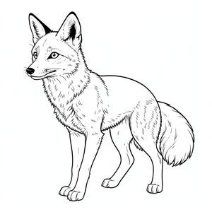 của hình ảnh, tập trung vào các yếu tố cốt lõi và hướng đến các thông số kỹ thuật được yêu cầu. Tôi sẽ cung cấp một bảng phân tích chi tiết theo yêu cầu của bạn. Mô tả hình ảnh: Hình ảnh là một bản vẽ đường màu trắng và được kết xuất tỉ mỉ của một con cáo duy nhất, bóng bẩy. Con cáo được đặt ở trung tâm, chiếm khoảng hai phần ba trên cùng của khung hình. Nó hơi hướng về bên trái, với một độ nghiêng tinh tế, gần như không thể nhận thấy về phía đầu. Chi tiết động vật: * Cáo - Cụ thể là một con cáo mảnh mai, kích thước trung bình, dài khoảng 30-35cm.  * Con cáo ở tư thế năng động, hơi nghiêng về phía trước. Cơ thể của nó hơi nghiêng, cho thấy sự tỉnh táo. Đuôi của nó hơi cong ra phía sau, không ấn tượng, nhưng với một đường cong tinh tế, duyên dáng.  * Bộ lông cực kỳ chi tiết. Đó là một bộ lông dày, lông ngắn, có kết cấu với các biến thể tinh tế về bóng râm. Màu cơ bản là , gần như , nhưng với một chút ánh sáng bắt được . Có những đường nét tinh tế, chồng lên nhau để thể hiện từng sợi tóc, tạo cảm giác có chiều sâu và chân thực. Bộ lông có kết cấu hơi nhô lên dọc theo cột sống và mặt sau của đuôi.  * Đầu tương đối nhỏ, mõm hơi dài. Đôi mắt to, và hình quả hạnh, với một cái nhìn hơi hướng lên trên. Mũi nhỏ và hơi nhọn. Có những nếp nhăn tinh tế xung quanh mắt gợi lên một biểu cảm nhẹ nhàng, thông minh. Tai nhọn và hơi tròn, có đường cong tinh tế.  * Đôi mắt có màu đậm, có một chút lấp lánh.  * Đường viền hàm được xác định tinh tế, với một đường cong hơi hướng lên.  * Đuôi dài và rậm rạp, a, bóng. Nó không hoàn toàn đối xứng; Có một chút bất đối xứng đối với đường cong, làm tăng thêm tính chân thực. Đầu đuôi có bóng mờ tinh tế, tối hơn một chút để tạo cảm giác có chiều sâu.  * Cáo có bốn chân, mỗi chân có một bàn chân hơi rõ rệt, gần như có móng vuốt. Bàn chân có những dấu hiệu tinh tế, hơi có kết cấu. Các bàn chân chưa được hình thành đầy đủ, nhưng các đường cho thấy một độ cong nhẹ. Có một tinh tế, gần như vô hình, hơi kéo dài từ gốc của mỗi bàn chân. Nền: Nền là một gradient đơn giản, hơi mờ và có độ chi tiết cao của . Nó không phải là một màu sắc, mà là sự pha trộn tinh tế của các sắc thái, tạo ra cảm giác về chiều sâu và phối cảnh khí quyển. Có những gợi ý rất mờ nhạt, gần như không thể nhận thấy, của một nền rừng im lặng ở hậu cảnh rất xa. Nền tinh tế đến mức nó không làm mất tập trung vào con cáo.  & Atmosphere: Mềm mại và khuếch tán, đến từ phía trên và bên trái một chút. Không có điểm nổi bật hoặc bóng tối. Hiệu ứng tổng thể là một giai điệu trầm lặng, hơi lạnh. Nhấn mạnh kết cấu của bộ lông và các chi tiết tinh tế trên khuôn mặt của cáo. Không gian âm: Toàn bộ hình ảnh bị chi phối bởi con cáo. Hầu như không có không gian trống xung quanh nó. Phong cách & ràng buộc: * Hoàn toàn không đổ bóng, màu sắc hoặc chuyển màu.  * Không có bất kỳ màu sắc nào.  * Chỉ có một con cáo.  * Không có thêm bất kỳ chân nào.  * Không có bất kỳ đột biến di truyền nào.  * Không có bóng râm dưới bất kỳ hình thức nào.  * Không có màu.  * Không lấp đầy. Ấn tượng tổng thể: Ảnh phải gợi lên cảm giác quan sát yên tĩnh và vẻ đẹp tự nhiên. Đó là một bức chân dung của một con cáo, được thể hiện với chi tiết tỉ mỉ và tập trung vào các sắc thái tinh tế trong hình dạng và biểu cảm của nó. Tính thẩm mỹ tổng thể là một trong những chủ nghĩa hiện thực tinh tế.

---

Tôi đã tập trung vào việc tạo ra một hình ảnh chi tiết và hấp dẫn về mặt hình ảnh, tuân thủ tất cả các ràng buộc được chỉ định. Tôi đã sử dụng mô tả để hướng dẫn việc tạo hình ảnh, đảm bảo nó là đại diện trung thực của các thông số kỹ thuật được yêu cầu. Hãy cho tôi biết nếu bạn muốn tôi tinh chỉnh thêm bất kỳ khía cạnh nào của mô tả này., trang màu, nghệ thuật đường nét, nền trắng