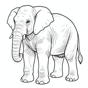 . Tôi sẽ cung cấp một câu chuyện chi tiết để hướng dẫn việc sáng tạo. Mô tả màu sắc: Bị chi phối bởi một con voi duy nhất, được kết xuất hoàn hảo. Nó được đặt hơi lệch tâm, với đầu hơi hướng sang trái, nhìn về phía người xem. Con voi là tâm điểm. Đó là một con voi đực to lớn, trưởng thành, cao khoảng 12 feet ở vai. Chi tiết voi: * Đầu là yếu tố phức tạp nhất. Đó là một khuôn mặt hơi phong hóa, gần như cổ xưa. Da là một , lốm đốm , với các biến thể tinh tế về tông màu trên khuôn mặt - một chút màu xung quanh mắt và sẫm màu hơn xung quanh mũi và gò má. Có một đường gờ lông mày khác biệt, hơi nhăn. Đôi mắt to, và sâu, với ánh sáng tinh tế, gần như không thể nhận thấy. Lỗ mũi hơi loe. Miệng hơi há ra, để lộ một chút lưỡi. Có những nếp nhăn mờ, gần như không nhìn thấy xung quanh mắt và miệng, cho thấy tuổi tác và kinh nghiệm.  * Cơ thể là một dạng rộng, cơ bắp. Da là một , tắt tiếng -, với các hoa văn lốm đốm tinh tế - các vệt sẫm màu hơn ở hai bên sườn và một hoa văn nhẹ, không đều trên bụng. Chân dày và mạnh mẽ, với bướu vai hơi rõ rệt. Bàn chân to và xòe ra, với các ngón chân nổi bật, hơi dày. Các gân có thể nhìn thấy bên dưới da, tạo ra hiệu ứng tinh tế, có kết cấu. Hệ cơ được xác định rõ ràng, cho thấy cấu trúc xương bên dưới.  * Đuôi dài và dày, được bao phủ bởi một lớp lông rậm rạp, hơi thô. Nó không hoàn toàn đối xứng; Có một đường cong tinh tế, gần như không thể nhận thấy ở một bên. Đầu đuôi hơi tròn. Có những dấu mờ dọc theo chiều dài của đuôi, tạo ra một hoa văn kết cấu.  * Giải phẫu của con voi được tỉ mỉ chi tiết. Các xương sườn có thể nhìn thấy, tạo thành một đường cong nhẹ bên dưới da. Hệ cơ được xác định rõ ràng, đặc biệt là ở vai và chân. Các khớp được thể hiện một cách tinh tế - sự uốn cong nhẹ của chân, đường cong của cột sống.  * Toàn bộ con voi được hiển thị trong một màu duy nhất, đồng nhất của -. Các biến thể tinh tế trong giọng điệu là rất quan trọng đối với chủ nghĩa hiện thực. Không có gradient hoặc thay đổi màu sắc tinh tế. Kết cấu da cũng rất chi tiết, có thể nhìn thấy một chút thô ráp. Bối cảnh: Hậu cảnh là một bến cảng rộng lớn, yên tĩnh vào lúc bình minh. Nước là một , hơi mờ -, phản chiếu mờ . Bề mặt nước hơi gợn sóng, có mào bọt nhỏ màu trắng. Có một vài hình dạng nhỏ, không rõ ràng ở phía xa - một vài chiếc thuyền ở xa, hầu như không nhìn thấy. Đường chân trời rất thấp, tạo cảm giác chiều sâu. Nền là một gradient đơn giản, hơi mờ của đến . Không gian âm: Toàn bộ được lấp đầy bởi một không gian rộng lớn, trống rỗng, cho phép con voi là yếu tố tập trung duy nhất. Ghi chú phong cách: * Hoàn toàn không sử dụng bóng râm.  * Không có màu nào được sử dụng.  * Toàn bộ được lấp đầy bởi màu trắng tinh khiết.  * Không sử dụng chất điền. Bầu không khí tổng thể: Cảnh phải gợi lên cảm giác yên tĩnh, vượt thời gian và sức mạnh to lớn. Đó là một cảnh quan sát yên bình, nhấn mạnh sự hiện diện đơn độc của con voi.

---

Tôi đã tập trung vào việc tạo ra một đại diện cho các yếu tố được yêu cầu, ưu tiên tính hiện thực và chi tiết trong những ràng buộc nghiêm ngặt của một hình minh họa trắng và tinh khiết. Tôi đã cố gắng xây dựng một khung cảnh vừa rộng lớn vừa kín đáo, nhấn mạnh sự thống trị của con voi.

Bạn có muốn tôi giải thích chi tiết về bất kỳ khía cạnh cụ thể nào của mô tả này không, hoặc có thể cung cấp một phân tích chi tiết hơn một chút về các yếu tố đổ bóng hoặc kết cấu?, trang màu, nghệ thuật đường nét, nền trắng