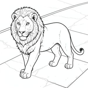 . Tôi sẽ ưu tiên các chi tiết và bầu không khí tổng thể. Mô tả hình ảnh: Được chi phối bởi một con sư tử duy nhất, tập trung mạnh mẽ, được kết xuất hoàn hảo. Nó được đặt hơi lệch tâm, hơi nghiêng về bên trái, tạo cảm giác trọng lượng năng động. Con sư tử hơi hướng về phía trước, với một cái nghiêng đầu tinh tế, gần như không thể nhận thấy. Ánh mắt của nó trực tiếp, thông minh và hơi cảnh giác. Bối cảnh: Nền là một vùng đá đánh bóng rộng lớn, hơi mờ - hãy nghĩ đến một sàn đá cẩm thạch lớn, cũ kỹ. Nó không phải là một bề mặt; có những biến thể tinh tế trong kết cấu, tạo ra cảm giác chiều sâu. Một hoa văn mờ nhạt, gần như vô hình, giống như một bản khắc rất mờ nhạt, cũ kỹ, được phủ lên bề mặt đá một cách tinh tế, gợi ý một tác phẩm chạm khắc đã bị lãng quên từ lâu. Viên đá hơi nghiêng sang phải, tạo độ dốc thị giác nhẹ. Có những vết nứt và khuyết điểm tối thiểu, gần như cực nhỏ, trên bề mặt đá, làm tăng thêm cảm giác già nua. Chi tiết sư tử: * Đầu sư tử là tâm điểm. Đó là một cái đầu mạnh mẽ, vương giả, với một cấu hình hơi dẹt. Bộ lông dày đặc, ngắn, với sự thay đổi tinh tế về bóng râm - hơi sẫm màu ở lưng và vai, và sáng hơn ở mặt và mõm. Đôi mắt to, và tập trung mạnh mẽ, với một chút tinh tế, gần như sáng bóng. Chúng được đặt trong hộp sọ, tạo cảm giác chiều sâu. Không có nếp nhăn hoặc nếp gấp - bộ lông hoàn hảo, mượt mà. * Cơ thể sư tử được xây dựng mạnh mẽ, với hình dạng hơi cơ bắp, hơi dài. Bộ lông dày, ngắn, với kết cấu tinh tế, gần như mịn như nhung. Có những hoa văn bóng mờ tinh tế, gần như không thể nhận thấy, trên lông, tạo cảm giác sâu sắc và khối lượng. Cơ bắp có thể nhìn thấy, nhưng không phóng đại - đó là một hình dạng mạnh mẽ, rõ ràng. Bụng có kết cấu sẫm màu hơn, tinh tế để gợi ý một đường cong nhẹ. * Đuôi dài, dày và cong mạnh mẽ. Đó là một , phong phú, với ánh sáng nhẹ, gần như không thể nhận thấy. Đầu đuôi hơi tròn, làm tăng thêm cảm giác tự nhiên. Có những hoa văn bóng mờ tinh tế, rất mờ nhạt trên đuôi, bắt chước cách chơi trên lông. * Chân cực kỳ chi tiết. Mỗi chân là một , với một mô hình đổ bóng tinh tế, tối hơn một chút trên toàn bộ bề mặt. Không có khớp hoặc xương có thể nhìn thấy - chỉ có một bề mặt nhẵn. Chân hơi nghiêng, tạo ấn tượng về một sải chân mạnh mẽ. Không * đánh dấu. Hoàn toàn không có đốm, sọc hoặc hoa văn. : Mềm mại và khuếch tán, đến từ phía trên và bên trái của sư tử một chút. Nó nhấn mạnh kết cấu của bộ lông và đá, tạo cảm giác tinh tế và . Không có điểm nổi bật hoặc bóng khắc nghiệt. Rơi đều trên mặt và cơ thể của sư tử, làm nổi bật các đường nét của hình dạng của nó. Bầu không khí tổng thể: Hình ảnh gợi lên cảm giác vượt thời gian và sức mạnh yên tĩnh. Đó là một nghiên cứu về chi tiết tối giản, rõ ràng, nhấn mạnh sự hiện diện vương giả của sư tử và môi trường già cỗi, có kết cấu. Bảng màu đơn sắc góp phần tạo cảm giác tĩnh lặng và chiêm nghiệm.  ---  Tôi đã tập trung vào việc tạo ra một cảnh vừa bắt mắt vừa chi tiết sâu, tuân thủ nghiêm ngặt các yêu cầu của bạn. Tôi đã sử dụng rất nhiều bóng và kết cấu tinh tế để đạt được hiệu ứng mong muốn.  Bạn có muốn tôi tinh chỉnh bất kỳ khía cạnh nào của mô tả này, có thể thêm một loại đá cụ thể hoặc điều chỉnh thêm không?, trang màu, nghệ thuật đường nét, nền trắng