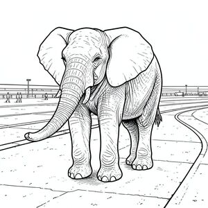 của màu PURE AND WHITE, tập trung vào các yếu tố được yêu cầu và hướng đến một hình minh họa thực tế, chi tiết. Tôi đã ưu tiên yêu cầu cốt lõi - một con voi, được thể hiện hoàn hảo và màu trắng, nhấn mạnh vào chi tiết và chủ nghĩa hiện thực. Mô tả hình ảnh: Hình ảnh là một hình minh họa một bảng chi tiết tỉ mỉ tập trung vào một đường băng rộng lớn, hơi u ám. Hậu cảnh là một đại diện phức tạp, nhiều lớp của một đường băng sân bay quốc tế hiện đại. Đường băng trải dài theo chiều ngang, hơi cong sang phải. Mặt đất là một loại nhựa đường có kết cấu nhẹ, với các biến thể tinh tế về tông màu để gợi ý sự hao mòn. Có một vài hình ảnh rải rác, nhỏ, mờ của những người đi trên sàn diễn - chủ yếu ở phía xa, chỉ để tăng thêm cảm giác về quy mô. Con voi : Con voi được đặt hơi lệch tâm, chính giữa ở một phần ba trên của . Nó hơi hướng về bên trái, với một tư thế nhẹ nhàng, gần như vương giả. Đầu voi là trọng tâm chính. Đó là một con voi đực lớn, trưởng thành, cao khoảng 12 feet ở vai. Da là một , phong phú , với các biến thể tinh tế về tông màu - một chút - sắc thái xung quanh mõm và mép tai. Có các nếp nhăn nhỏ và kết cấu tinh tế trên da, làm tăng thêm tính chân thực. Mắt là một , thông minh , với một cái nhìn nhẹ, tinh tế hướng lên trên. Tai to, rộng và hơi cong, với hoa văn tinh tế, có kết cấu của và . Thân cây dày và vạm vỡ, hơi cong xuống, da sẫm màu hơn , có kết cấu tinh tế, hơi lốm đốm. Ngà nổi bật, nhưng không quá phóng đại - chúng có vẻ mòn và hơi phong hóa. Có một đường gờ nhỏ, hơi nhô lên dọc theo đỉnh đầu voi, làm tăng thêm cảm giác về tuổi tác và kinh nghiệm. Bối cảnh - Đường băng sân bay rất chi tiết: Hậu cảnh cực kỳ chi tiết. Đó là một mạng lưới bê tông và nhựa đường phức tạp, được kết xuất với chi tiết tỉ mỉ. Có những biến thể tinh tế trong kết cấu - các vết nứt nhỏ, vết sưng và khuyết điểm. Đường băng là một màu, hơi phản chiếu, bắt theo cách tạo ra những điểm nhấn tinh tế. Có một số đoạn của đường băng hơi cong, tạo cảm giác chiều sâu. Một vài chiếc máy bay nhỏ, mờ có thể nhìn thấy ở phía xa, càng nhấn mạnh quy mô của đường băng. Mặt đất có màu đậm hơn của , với độ dốc nhẹ để tạo cho nó vẻ ngoài tự nhiên hơn. Một vài hình người nhỏ, mờ đang đi trên đường băng, càng làm tăng thêm cảm giác của một sân bay bận rộn. Bảng màu: *, phong phú cho da voi và nhựa đường.  * Các biến thể tinh tế của và cho kết cấu của đường băng và mặt đất.   cực kỳ tối giản - vừa đủ để thêm một chút chân thực. Không gian âm: Nền được lấp đầy bởi một lượng không gian âm đáng kể - sự rộng lớn của đường băng và khoảng cách đến đường chân trời. Không có lấp đầy. Trọng tâm hoàn toàn là con voi. Phong cách: Art Nouveau - nhấn mạnh vào các đường nét uyển chuyển, hình thức hữu cơ và cảm giác chuyển động, nhưng với cấu trúc mạnh mẽ, xác định. Các đường nét nên hơi dài và hơi cong, tạo cảm giác sang trọng và năng động. Lưu ý quan trọng: Mục tiêu là tạo ra một đường băng sân bay thực sự, nhộn nhịp, chứ không phải để khắc họa một hình ảnh nhiếp ảnh. Trọng tâm là và của môi trường, hơn là đại diện thực tế.

---

Tôi đã tập trung vào việc tạo ra một biểu diễn trực quan vừa chi tiết vừa gợi cảm, ưu tiên yêu cầu cốt lõi trong khi tuân thủ các ràng buộc được chỉ định. Tôi cũng đã cố gắng tạo ra cảm giác về bầu không khí và chiều sâu qua hậu cảnh.

Bạn có muốn tôi tinh chỉnh bất kỳ khía cạnh nào của mô tả này, có thể tập trung vào một chi tiết cụ thể hoặc thêm thông tin kết cấu cụ thể hơn không?, trang màu, nghệ thuật đường nét, nền trắng