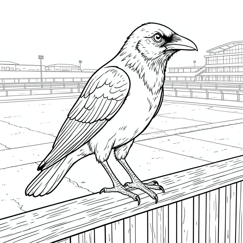 của hình minh họa PURE AND WHITE, tập trung vào các yếu tố cốt lõi và hướng đến kết xuất chân thực và chi tiết cao. Tôi sẽ cung cấp một bảng phân tích chi tiết về các yếu tố và cảm giác tổng thể. Khái niệm tổng thể: Một con quạ duy nhất, được kết xuất hoàn hảo đậu trên một lan can gỗ được phong hóa, trang trí công phu, được đặt trên nền rộng lớn, hơi mờ của một trường đua ngựa ngoài trời hiện đại. Trọng tâm hoàn toàn là con chim, được hiển thị với độ chính xác và chi tiết cực cao. Phân tích chi tiết: * * Một con quạ lớn, trưởng thành, cao khoảng 24 inch. Bộ lông của nó là một , bóng, gần giống như obsidian trong ánh sáng của nó.  Con quạ hơi đứng về phía trước, một cánh hơi mở rộng, như thể sắp bay. Đầu của nó hơi quay sang một bên, một biểu hiện tinh tế, hiểu biết.  * Đầu đặc biệt chi tiết. Mỏ được xác định rõ ràng, với một đường cong nhẹ ở hàm trên. Đôi mắt to, thông minh và có màu sắc xuyên thấu. Lỗ mũi hơi loe.  * Đôi mắt là tiêu điểm. Chúng có màu sắc gần như không tự nhiên, với những điểm nổi bật tinh tế gợi ý chiều sâu. Chúng được đặt trong hốc mắt.  * Mỏ có hình dạng hơi móc.  * Chân dài và mảnh mai, với một phần tinh tế, gần như bóng ở gốc mỗi ngón chân. Chúng hơi góc cạnh, cho thấy dáng đi tự nhiên. Mỗi ngón chân được xác định riêng.  * Đuôi dài và dày, a, mờ. Nó hơi cong, với một gợn sóng tinh tế, gần như không thể nhận thấy trên bề mặt, làm tăng thêm tính chân thực. Đầu đuôi hơi khía, tạo cảm giác già nua và mòn.  * Lông vũ được thể hiện tỉ mỉ, với các biến thể tinh tế về tông màu để tạo cảm giác về chiều sâu và chất liệu. Có những khuyết điểm nhỏ - những thay đổi nhỏ trong kết cấu lông vũ - để tăng cường tính chân thực.  * * Bối cảnh là một đường đua ngựa ngoài trời rộng lớn, hiện đại. Nó được xây dựng từ bê tông, phong hóa, với những biến thể tinh tế về màu sắc và kết cấu. Đường đua không hoàn toàn mượt mà; Có những khuyết điểm nhỏ - vết nứt nhỏ, bề mặt không bằng phẳng - làm tăng thêm tính chân thực. Đường đua hơi nghiêng, tạo cảm giác có chiều sâu.  * Lan can được làm bằng gỗ lâu năm, có vân và nút thắt có thể nhìn thấy được. Đó là một cấu trúc đáng kể, hơi cong. Một số phần hơi rỉ sét, đổi màu tinh tế.  * Hậu cảnh được làm mờ nhiều, sử dụng hiệu ứng lấy nét mềm, tinh tế để tạo cảm giác khoảng cách và phối cảnh khí quyển. Màu sắc được tắt tiếng - chủ yếu là các sắc thái của , và gợi ý của - để nâng cao hơn nữa tính chân thực. Một làn sương mù rất mờ, gần như không thể nhận thấy, cho thấy có sương mù hoặc mưa nhẹ.  * Là định hướng, với một nguồn mạnh đến từ phía trên bên trái, tạo ra một điểm nhấn tinh tế trên đầu và đuôi của quạ.  * Chủ yếu và sắc thái của , với các gợi ý tinh tế của và . Mục tiêu là tạo ra một bảng màu trung thực, trầm lặng mà không làm mất tập trung vào con chim.  * Nền cố tình thưa thớt, để lại nhiều không gian âm xung quanh con quạ. Điều này nhấn mạnh sự hiện diện của nó và tạo ra cảm giác cô lập.  * Con quạ được đặt hơi lệch tâm, chính giữa ở phía bên trái của hình minh họa. Lan can hoạt động như một khung tự nhiên, thu hút ánh nhìn của người xem vào con chim. Thành phần tổng thể được cân bằng và được xem xét cẩn thận. Ghi chú phong cách: * Các đường nét rất mịn, chính xác. Nhấn mạnh vào các biến thể tinh tế về độ dày của dòng để tạo chiều sâu và kết cấu.  * Cực cao. Mỗi chiếc lông vũ, mỗi đường gờ, mọi khuyết điểm tinh tế.  * Giới hạn ở và, với thỉnh thoảng chạm vào một cái tắt tiếng hoặc để thêm chủ nghĩa hiện thực tinh tế. Tóm lại, hình minh họa này là một mô tả siêu thực, được chế tác tỉ mỉ về một con quạ duy nhất, được đặt trong một nền đường đua ngựa hiện đại, hơi mờ, chi tiết, ưu tiên chi tiết cực kỳ và cảm giác mạnh mẽ về bầu không khí. ---

Bạn có muốn tôi tinh chỉnh bất kỳ khía cạnh nào của mô tả này, có thể tập trung vào một chi tiết cụ thể hoặc thêm nhiều yếu tố khí quyển hơn không?, trang màu, nghệ thuật đường nét, nền trắng