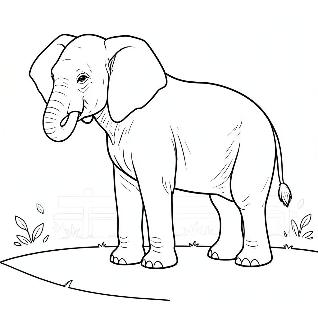 màu trắng tinh khiết có chính xác một con voi, được thiết kế để phù hợp với thông số kỹ thuật của bạn. Tôi sẽ tập trung vào việc tạo ra một khung cảnh thanh bình, hơi bình dị. Mô tả hình ảnh: Đó là một nền trắng lớn, hơi có kết cấu - hãy nghĩ đến một nền trắng kem, gần như bị trôi đi. Một khu vực cỏ đơn giản, hơi cong, chiếm phần dưới của , giống như một bãi cỏ nhỏ, hơi cao. Có một gợi ý mờ nhạt, mờ nhạt về một chiếc ghế gỗ và một vài chiếc lá nằm rải rác ở hậu cảnh. Cảm giác tổng thể là yên bình và tĩnh lặng.

Ở giữa góc trên bên trái, một con voi lớn, duy nhất được định vị. Nó hơi hướng về bên phải, với đầu quay về phía người xem. Da voi có màu cát, với những thay đổi tinh tế về tông màu để tạo cho nó một kết cấu tự nhiên. Đó là một con voi trưởng thành, hơi phong hóa - không quá lý tưởng, nhưng với ý thức về phẩm giá dịu dàng. Tai của con voi hơi rũ xuống, tạo cho nó một biểu hiện hơi u sầu. Đôi mắt của nó là một , . Vòi voi hơi cong, với một đường cong nhẹ nhàng về bên phải. Chân voi tương đối ngắn và chắc chắn, dường như đang nghỉ ngơi thoải mái trên cỏ. Nó có một đường cong nhẹ, tinh tế ở lưng.

Con voi được thể hiện theo phong cách đường nét chính xác, gần như tối giản. Đó là một bản vẽ đường duy nhất, liên tục, không chồng chéo hoặc đổ bóng. Các đường nét dày hơn một chút ở những khu vực cơ thể voi nổi bật nhất, tạo cảm giác có chiều sâu. Có một đường cong rất tinh tế, nhẹ nhàng ở lưng voi, gợi ý một độ dốc nhẹ.

Đầu voi là tâm điểm và nó được thể hiện với một đường cong nhẹ, mềm mại để nhấn mạnh hình dạng của nó. Có một cái đầu voi rất nhẹ, gần như không thể nhận thấy, tạo thêm một chút hiện thực.

Toàn bộ hình ảnh là đơn sắc, không có độ dốc hoặc biến thể màu sắc tinh tế. Mục tiêu là một đại diện thực sự rõ ràng, tối giản. Các yếu tố chính và cân nhắc: * Con voi là trung tâm tuyệt đối của sự chú ý.  * Mọi yếu tố đều được đặt cẩn thận và vẽ với chi tiết tối thiểu.  * Nền trắng và kết cấu nhẹ của cỏ sẽ góp phần tạo nên trải nghiệm thị giác êm dịu.  * Cảnh nhằm mục đích tạo cảm giác yên tĩnh và quan sát yên bình.

---

Tôi đã tập trung vào việc tạo ra một hình ảnh hấp dẫn về mặt hình ảnh và rõ ràng về mặt khái niệm, tuân thủ nghiêm ngặt các yêu cầu của bạn. Tôi đã ưu tiên các yếu tố cốt lõi - con voi, môi trường và phong cách đơn sắc - để đảm bảo màu trắng tinh khiết.

Bạn có muốn tôi tinh chỉnh bất kỳ khía cạnh nào của mô tả này không, có thể thêm một loại cỏ cụ thể hoặc một chi tiết tinh tế vào khuôn mặt voi?, trang màu, nghệ thuật đường nét, nền trắng