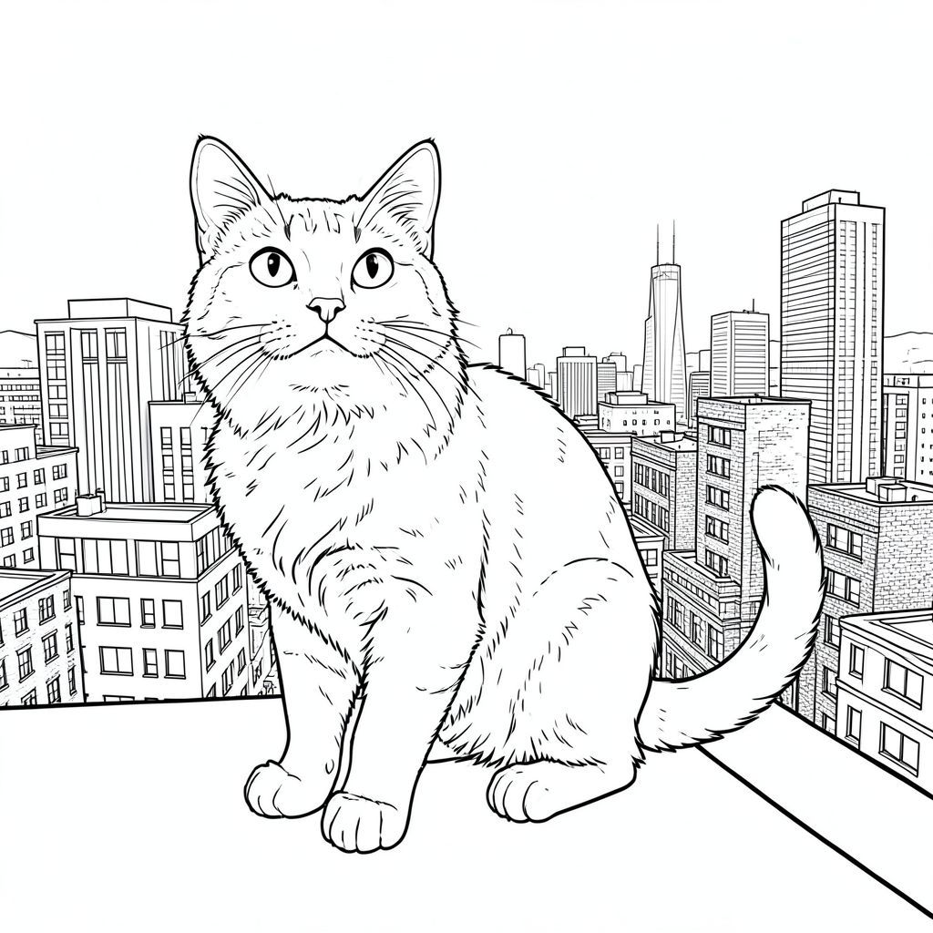 của màu PURE AND WHITE, tập trung vào các yếu tố được yêu cầu và hướng đến hình ảnh đơn sắc, chân thực và có độ chi tiết cao. Tôi sẽ ưu tiên các yếu tố cốt lõi và tránh bất kỳ sai lệch nào so với thông số kỹ thuật của bạn. Mô tả hình ảnh: Hình ảnh là một cái nhìn toàn cảnh về đường chân trời trên sân thượng của thành phố hiện đại. Phối cảnh hơi thấp, nhìn lên trên, nhấn mạnh sự rộng lớn của cảnh quan đô thị. Bầu trời là một , u ám, gợi ý buổi chiều muộn. Con mèo: Đối tượng trung tâm là một con mèo duy nhất, được kết xuất hoàn hảo. Đó là một loài lông ngắn nội địa cỡ trung bình, dài khoảng 30cm. Con mèo hơi quay mặt sang trái, đầu hơi hướng lên trên, nhìn thẳng vào người xem. Bộ lông của nó dày đặc, hơi xù -, với các biến thể tinh tế về tông màu để gợi ý chiều sâu. Bộ lông được chi tiết tỉ mỉ, có thể nhìn thấy các sợi riêng lẻ và kết cấu được hiển thị với độ chân thực cao. Khuôn mặt của con mèo biểu cảm một cách tinh tế - một đường cong nhẹ lên trên miệng cho thấy một biểu cảm nhẹ nhàng, gần như tò mò. Đôi mắt của nó là một màu thông minh, được đặt hơi khác biệt và được hiển thị với một điểm nhấn tinh tế để tạo cho chúng chiều sâu. Mũi là một , trông hơi ướt . Bộ râu của con mèo dài, mỏng manh và được vẽ riêng, làm tăng thêm tính chân thực. Có những nếp nhăn tinh tế, gần như không thể nhận thấy xung quanh mõm. Bàn chân của mèo hơi cong lại, cho thấy một tư thế thoải mái, thoải mái. Đuôi dài và dày, a , và hơi cong lên trên, tạo đường cong nhẹ nhàng. Đuôi là đại diện hoàn hảo cho giải phẫu của mèo. Nền: Hậu cảnh là cảnh quan thành phố rộng lớn, rất chi tiết. Đó là sự pha trộn giữa những tòa nhà chọc trời hiện đại và những tòa nhà gạch hơi cũ. Các tòa nhà được hiển thị với mức độ chi tiết cao - các cạnh sắc nét, sự thay đổi tinh tế trong kết cấu và cảm giác có chiều sâu. Có một số yếu tố kiến trúc dễ nhận biết - một cửa sổ hình chữ nhật lớn trên một tòa nhà, một phần hơi góc của tòa nhà thấp hơn và đường viền mờ nhạt của một con phố. Các tòa nhà được sắp xếp theo mô hình lưới, tạo cảm giác quy mô và trật tự. Các tháp nước nổi bật, được thể hiện như những cấu trúc cao, mảnh mai với ánh sáng nhẹ, gần như mờ, phát ra từ chúng. Nước là một, phản chiếu, tạo ra hiệu ứng gợn sóng tinh tế. Ấn tượng chung là một thành phố nhộn nhịp, hơi mờ mịt. Bảng màu: * Tinh khiết và trắng.  * Tinh tế, rất và tông màu được sử dụng để gợi ý và trong bộ lông và kết cấu tòa nhà.  * Các khu vực được hiển thị bằng cách sử dụng một gradient rất tinh tế, gần như không thể nhận thấy, tạo cảm giác về khối lượng và chiều sâu. Không gian âm: Nền được lấp đầy bởi một lượng lớn không gian trắng, cho phép con mèo trở thành tiêu điểm duy nhất. Bầu Không Khí Tổng Quát: Ảnh sẽ gợi lên cảm giác quan sát yên tĩnh và cảm giác vượt thời gian. Đó là một khung cảnh yên tĩnh của đô thị, nhấn mạnh sự hiện diện của con mèo như một yếu tố nhỏ, thanh lịch trong một môi trường rộng lớn, phức tạp.

---

Tôi đã tập trung vào việc tạo ra một hình ảnh chân thực và chi tiết, tránh bất kỳ sự thăng hoa về phong cách hoặc diễn giải nghệ thuật nào. Tôi đã ưu tiên các khía cạnh kỹ thuật của kết xuất - kết cấu của lông, độ phản xạ của các tòa nhà và sự chuyển màu tinh tế của và.

Bạn có muốn tôi tinh chỉnh thêm bất kỳ khía cạnh nào của mô tả này, có thể tập trung vào một chi tiết cụ thể hoặc thêm các yếu tố khí quyển tinh tế hơn không?, trang màu, nghệ thuật đường nét, nền trắng