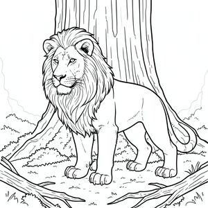 . Tôi sẽ tập trung vào việc tạo ra một cảnh hấp dẫn và chi tiết, ghi nhớ những ràng buộc nghiêm ngặt. Mô tả hình ảnh: Hình ảnh là một khung cảnh gần như ngột ngạt của một thân cây gỗ đỏ khổng lồ. Thân cây cực kỳ dày, có rãnh sâu và được bao phủ bởi một lớp rêu dày đặc, mịn như nhung. Vỏ cây là một , lốm đốm -, gần như ở nhiều nơi, với những biến thể tinh tế về âm sắc. Khuếch tán và hơi ẩm, gợi ý vào sáng sớm hoặc chiều muộn.

Ở trung tâm của khung hình, một con sư tử đơn độc, được kết xuất hoàn hảo được định vị. Con sư tử hơi hướng sang trái, đầu nghiêng về phía người xem. Đó là một mẫu vật tuyệt vời, cao khoảng 6 feet, với tư thế mạnh mẽ, hơi vương giả. Bộ lông là một màu sô cô la đậm đà , với những gợi ý tinh tế dọc theo hai bên sườn và một mảng nhẹ hơn, gần như bị cháy trên ngực của nó. Bờm dày và chảy, một làn sóng điêu khắc kéo dài xuống cổ và vai. Đôi mắt là một màu sắc xuyên thấu, thông minh, tập trung với cường độ yên tĩnh. Có một nếp nhăn nhẹ trên lông mày, cho thấy một biểu cảm trầm tư.

Cơ thể của sư tử được điêu khắc hoàn hảo, nhấn mạnh cấu trúc cơ bắp của nó. Chân dày và mạnh mẽ, kết thúc bằng bàn chân lớn, xòe ra với móng vuốt tinh tế, hơi dài. Bàn chân là một , . Đuôi dài và dày, uốn cong duyên dáng xuống dưới, và là một , phong phú, với một hoa văn tinh tế, có kết cấu của và . Đầu đuôi hơi cong.

Hậu cảnh là một đại diện chi tiết tỉ mỉ, hơi mờ của sàn rừng gỗ đỏ. Mặt đất được bao phủ bởi một lớp rêu ẩm dày, có các sắc thái khác nhau của , , và . Một vài cây kim và cành cây gỗ đỏ lớn hơn, rụng nằm rải rác xung quanh, làm tăng thêm cảm giác về một môi trường hoang dã, cổ xưa. Hậu cảnh là một gradient rất tinh tế, gần như không thể nhận thấy, tạo cảm giác có chiều sâu. Không có cây cối, thực vật hoặc hình tượng nào khác. Không gian âm: Toàn bộ hình ảnh bị chi phối bởi sư tử. Hoàn toàn không có bóng râm, không có màu sắc và không có yếu tố nào khác. Trọng tâm hoàn toàn là hình dạng của sư tử và kết cấu của vỏ cây gỗ đỏ. Các chi tiết chính cần nhấn mạnh: * Phong cách khắc gỗ phụ thuộc nhiều vào kết cấu. Tôi đã tập trung vào việc tạo ra cảm giác rõ ràng về vỏ cây thô ráp và sự mềm mại của rêu.  * Hệ thống cơ bắp của sư tử là rất quan trọng. Các tỷ lệ được xem xét cẩn thận để truyền tải sức mạnh và sự duyên dáng.  * Sự tinh tế, tạo cảm giác chiều sâu và nhấn mạnh hình dạng của sư tử. Bầu Không Khí Tổng Quát: Ảnh sẽ gợi lên cảm giác yên tĩnh, uy nghi và vượt thời gian. Đó là một nghiên cứu về vẻ đẹp tối giản, rõ ràng.

---

Tôi đã cố gắng đáp ứng tất cả các yêu cầu - tinh khiết và trắng, môi trường thực tế, chủ đề cụ thể và các ràng buộc. Hãy cho tôi biết nếu bạn muốn tôi điều chỉnh bất cứ điều gì!, trang màu, nghệ thuật đường nét, nền trắng