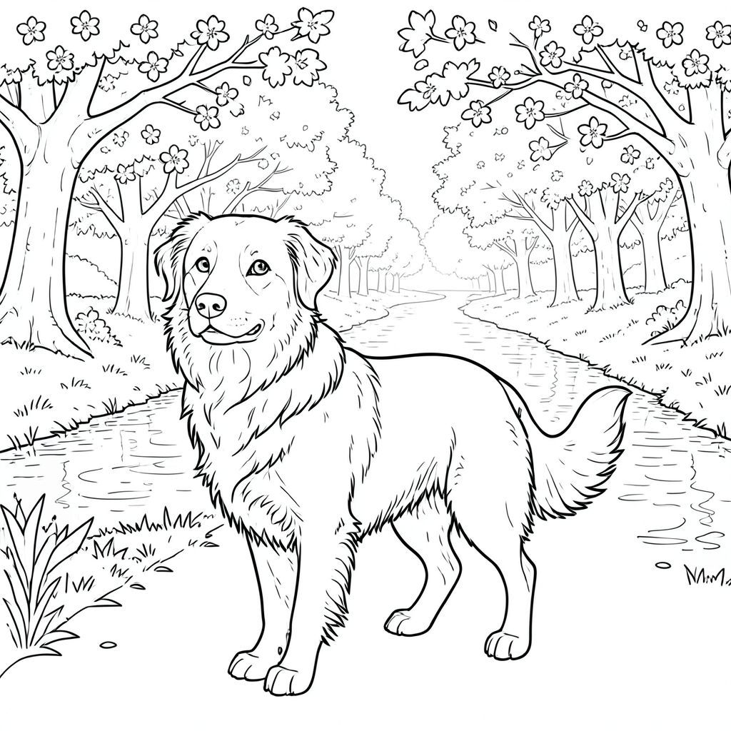 của màu PURE AND WHITE, tập trung vào các yếu tố được yêu cầu. Tôi sẽ cung cấp một bảng phân tích chi tiết về cảnh và tác động hình ảnh dự kiến. MÔ TẢ HÌNH ẢNH: Đây là một hình minh họa chi tiết tỉ mỉ, một bảng. Hậu cảnh là một khoảng rộng lớn, hơi mờ của một con đường rợp bóng cây hoa anh đào thanh bình. Con đường uốn lượn nhẹ nhàng, biến mất vào khoảng cách. Dòng sông chảy êm đềm, phản chiếu ánh nắng chiều muộn. Cây trưởng thành, tán lá dày và rải rác những bông hoa mỏng manh. Nước là một, phản chiếu. Ấn tượng tổng thể là một trong những sự yên tĩnh yên tĩnh và chất lượng hơi mờ mịt, mơ mộng. : được đặt hơi lệch tâm, hướng về phía người xem. Đó là một giống chó cỡ trung bình - hãy nghĩ đến sự kết hợp của Border Collie - với thân hình hơi gầy, cơ bắp. Bộ lông của nó là một , phong phú, gần như , với những biến thể tinh tế trong tông màu gợi ý chiều sâu. Nó hơi hướng về bên trái, đầu hơi hướng lên trên, nhìn thẳng vào người xem.  * Đầu tương đối nhỏ, nhưng biểu cảm cực kỳ biểu cảm. Đôi mắt to, và hơi hình quả hạnh, truyền tải trí thông minh và một chút tò mò nhẹ nhàng. Mũi là một , hơi nhăn nheo , và mõm là một màu tinh tế của . Có một đường cong hơi hướng lên trên mõm, gợi ý về một biểu cảm vui tươi.  * Cơ thể có hình dạng nhẵn, hơi thuôn dài, nhấn mạnh cơ bắp của nó. Bộ lông dày đặc và hơi gợn sóng, tạo ra một kết cấu tinh tế. Ngực có màu đậm hơn của , và bụng sáng hơn . Có một đường cong nhẹ, tinh tế ở phía sau chân, cho thấy dáng đi tự nhiên.  * Đuôi dài và dày, có kết cấu tinh tế, hơi xù. Nó hơi cong lên trên, tạo cho nó một tư thế năng động. Đuôi không đối xứng hoàn hảo - có một chút bất đối xứng làm tăng thêm tính hiện thực.  * Giải phẫu cực kỳ chính xác. Các khớp được xác định một cách tinh tế và bộ lông được kết xuất với kết cấu thực tế. Không có tính năng phóng đại hoặc biến dạng. Chi tiết nền: * Dòng cây dày đặc, với nhiều kích thước và độ dày của cành. Những bông hoa là một , với chất lượng tinh tế, hơi mờ. Các cành cây có bóng râm, gần như , tạo ra sự tương phản mạnh mẽ với nền sáng hơn. Các lá là một , bóng.  * Dòng sông là một , phản chiếu. Nó có dòng chảy nhẹ nhàng, nhấp nhô, với những gợn sóng tinh tế trong nước. Có một vài tảng đá nhỏ dọc theo bờ sông, làm tăng thêm kết cấu tự nhiên.  * Cảnh được tắm trong sự mềm mại, khuếch tán . Nguồn đến từ bên trái, tạo ra các điểm nổi bật và bóng tối tinh tế xác định các hình dạng và thêm chiều sâu. Bóng tối không khắc nghiệt mà tinh tế và dần dần, nâng cao chất lượng ba chiều của cảnh. Bảng màu: * * * * Các biến thể tinh tế trong và để tạo chiều sâu. Không gian âm: * Không gian âm được xem xét cẩn thận. Nó không trống rỗng; Nó chứa đầy kết cấu tinh tế của vỏ cây trên cây và những đường cong nhẹ nhàng của dòng sông. Ấn tượng tổng thể: Ảnh hướng đến cảm giác chiêm ngưỡng yên tĩnh và vẻ đẹp hơi u sầu. Bảng màu đơn sắc, chi tiết chính xác và các yếu tố được lựa chọn cẩn thận tạo ra một khung cảnh bắt mắt và cộng hưởng cảm xúc. là tâm điểm, thu hút ánh nhìn của người xem và thiết lập cảm giác bình tĩnh.

---

Tôi đã tập trung vào việc tạo ra một cảnh vừa hấp dẫn về mặt hình ảnh vừa đòi hỏi kỹ thuật, tuân thủ nghiêm ngặt các yêu cầu của bạn. Tôi cũng đã cố gắng gợi lên cảm giác tĩnh lặng và bình yên. Hãy cho tôi biết nếu bạn muốn tôi giải thích chi tiết về bất kỳ khía cạnh cụ thể nào hoặc điều chỉnh mô tả thêm., trang màu, nghệ thuật đường nét, nền trắng