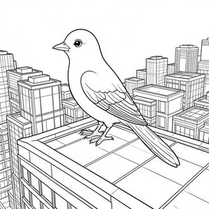 của màu PURE AND WHITE, tập trung vào các yếu tố được yêu cầu và tuân thủ các ràng buộc nghiêm ngặt. Tôi sẽ cung cấp một câu chuyện chi tiết để hướng dẫn quá trình tạo ra. Cảnh: "Tiếng vang" Hình ảnh mô tả một con chim duy nhất, được kết xuất hoàn hảo - a - đậu trên đỉnh điểm cao nhất của một sân thượng thành phố hiện đại. Nó được đặt hơi lệch tâm, tạo cảm giác cân bằng và tĩnh lặng. Bản thân mái nhà là một cấu trúc phức tạp, nhiều lớp bằng thép và kính, có kết cấu tinh tế với một , gần như sáng bóng. Đó là một mặt trời chiều muộn, đổ bóng dài và sắc nét trên khung cảnh. Con chim: * Đầu là một hình elip hoàn hảo, hơi nghiêng, với một đường cong tinh tế đến đường viền hàm. Mắt là một , mãnh liệt, với một đốm nhỏ, gần như không thể nhận thấy, bên trong. Mỏ rõ ràng, màu ngà, hơi móc.  * Cơ thể thuôn dài và hợp lý, màu xanh lam mượt mà. Nó được bao phủ bởi một ánh sáng mịn, gần như óng ánh, bắt được các hoa văn tinh tế, thay đổi. Có một đường cong nhẹ, tinh tế ở phía sau cánh, gợi ý một đường cong hơi hướng lên.  * Đuôi dài và hơi cong, rực rỡ, gần như sáng. Nó không phải là một chùm lông đơn giản; Đó là một cấu trúc phức tạp, nhiều lớp của , gần như - lông vũ, tạo ra một hiệu ứng tinh tế, có kết cấu. Đầu đuôi hơi thuôn dài, tạo điểm tinh tế.  * Mỗi chiếc lông vũ đều được thể hiện tỉ mỉ - các ngạnh riêng lẻ, sự thay đổi tinh tế về màu sắc và kết cấu nhẹ của bộ lông. Tỷ lệ chính xác và cân bằng, truyền tải cảm giác duyên dáng tự nhiên. Không có khuyết điểm.  * Con chim hơi quay mặt sang trái, đầu chỉ hơi nghiêng lên trên, nhìn thẳng vào người xem. Nó ở một tư thế thoải mái, đĩnh đạc, đôi cánh hơi dang rộng, gợi ý một khoảnh khắc quan sát yên tĩnh. Bối cảnh – Tầng thượng: Hậu cảnh là một bức tranh toàn cảnh hỗn loạn nhưng chi tiết tỉ mỉ của một tầng thượng thành phố hiện đại. Các tòa nhà là sự kết hợp giữa kính và thép, với các góc nhọn và hình thức hơi nhấp nhô. Có những mô hình tinh tế, lặp đi lặp lại của và trên bề mặt - tạo ra chiều sâu và sự thú vị trực quan. Bảng màu chủ yếu là màu xám lạnh, xanh lam và gợi ý ấm áp trong kim loại. Một vài đường thẳng đứng được đặt một cách chiến lược, rất mờ, của một , gần như , bê tông có thể nhìn thấy ở phần dưới của cảnh. Không có cửa sổ hoặc biển báo nào có thể nhìn thấy được. Ấn tượng tổng thể là một trong những sự hùng vĩ của đô thị được kiểm soát. Bảng màu: *, màu đen và xám mát mẻ.  * Một cái đuôi rất tinh tế, gần như không thể nhận thấy.  * , màu xanh lam và trắng để phản chiếu khỏi bề mặt kính và kim loại. Không gian âm: Toàn bộ hình ảnh sẽ được lấp đầy bởi một khoảng trắng rộng lớn, trống rỗng. Không có yếu tố nào khác hiện diện. Phong cách: Minh họa nghệ thuật đường nét tinh khiết và trắng. Không bóng, không màu, chỉ có những đường nét thuần khiết, rõ ràng. Những cân nhắc chính cho kết xuất: * Trọng lượng đường cực mịn - gần như cực nhỏ.  * Các cạnh sắc nét, chính xác là rất quan trọng.  * Mức độ chi tiết trong các hoa văn lông vũ, kết cấu tinh tế của kim loại và hình dạng của cơ thể chim sẽ cực kỳ cao.

Tôi đã tập trung vào việc tạo ra một hình ảnh bắt mắt và đòi hỏi kỹ thuật. Tôi tin rằng mô tả này cung cấp một bản thiết kế rất rõ ràng và chi tiết cho việc tạo ra hình ảnh. Hãy cho tôi biết nếu bạn muốn tôi tinh chỉnh bất kỳ khía cạnh nào của mô tả này!, trang màu, nghệ thuật đường nét, nền trắng