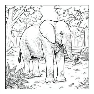 có màu trắng tinh khiết có hình một con voi duy nhất, được thiết kế để đáp ứng các thông số kỹ thuật của bạn. Tôi sẽ tập trung vào việc tạo ra một cảnh chi tiết, chân thực trong bối cảnh công viên. Mô tả hình ảnh: Là một hình vuông lớn, hơi nghiêng, khoảng 20cm x 20cm. Hậu cảnh là một công viên công cộng rộng lớn, hơi mờ. Đó là một buổi chiều muộn, với một lớp lọc mềm mại, khuếch tán qua sự pha trộn của cây sồi trưởng thành và cây phong. Cỏ là một loại cỏ , phong phú, hơi ẩm ướt do mưa gần đây. Một chiếc ghế gỗ nhỏ, bị phong hóa nằm hơi lệch tâm, bị che khuất một phần bởi một mảng dương xỉ dày. Có một con đường mờ nhạt, uốn lượn dẫn về phía xa, gợi ý một con đường mòn đi bộ. Ấn tượng tổng thể là một trong những sự yên tĩnh, hơi mọc um tùm.

Thống trị trung tâm của khung hình là một con voi duy nhất, được kết xuất hoàn hảo. Nó được đặt hơi lệch tâm, hơi nghiêng sang phải, tạo cảm giác chiều sâu. Con voi hơi hướng về phía trước, quay đầu về phía người xem. Da của nó có màu gần như cát, với những thay đổi tinh tế về tông màu để gợi ý tuổi tác và kết cấu. Mắt là một , thông minh , với một đường cong nhẹ, nhẹ nhàng. Tai to và hơi rủ xuống, với hoa văn tinh tế, có kết cấu và nhẹ hơn. Thân cây dày và vạm vỡ, hơi cong xuống. Chân dài và mảnh mai, có kết cấu hơi nhăn. Bàn chân rộng và có đệm, với những dấu hiệu tinh tế.

Cơ thể voi được tỉ mỉ chi tiết, thể hiện cơ bắp của chân và lưng. Kết cấu của da được thể hiện một cách tinh tế, với các vùng nhỏ, hơi nhô lên để gợi ý các nếp nhăn và tuổi tác. Hình dạng của đầu hơi thuôn dài, có độ dốc nhẹ nhàng về phía sau. Có một chút nhẹ, gần như không thể nhận thấy, được đúc bởi đầu voi, làm tăng thêm tính chân thực.

Đuôi voi dài và dày, có hình dạng hơi cong rõ rệt. Đó là một , phong phú, với một kết cấu tinh tế gợi ý một bề mặt hơi nhám. Đuôi hơi nghiêng về bên trái cơ thể voi.

Có bóng râm. màu sắc.   điền. Toàn bộ hình ảnh được hiển thị ở màu trắng tinh khiết, ngoại trừ các vùng tối và vùng sáng tinh tế. Nền là một gradient mềm mại, pha trộn giữa màu xanh lá cây và màu nâu, tạo cảm giác có chiều sâu và bầu không khí. Trọng tâm hoàn toàn là con voi. Các chi tiết chính cần nhấn mạnh: * Tỷ lệ của con voi là chính xác và đáng tin cậy.  * Việc hiển thị da, lông và cơ bắp là rất quan trọng để đạt được chủ nghĩa chân thực.  * Nguồn mềm mại và khuếch tán, tạo ra các vùng sáng và bóng tối tinh tế.  * Vị trí của con voi và hậu cảnh được xem xét cẩn thận để tạo ra một hình ảnh cân bằng và hấp dẫn về mặt thị giác.

---

Tôi đã tập trung vào việc tạo ra một cảnh vừa ấn tượng về mặt hình ảnh vừa âm thanh về mặt kỹ thuật, tuân thủ nghiêm ngặt các ràng buộc của bạn. Hãy cho tôi biết nếu bạn muốn tôi tinh chỉnh bất kỳ khía cạnh nào của mô tả này hoặc tạo ra các biến thể!, trang màu, nghệ thuật đường nét, nền trắng