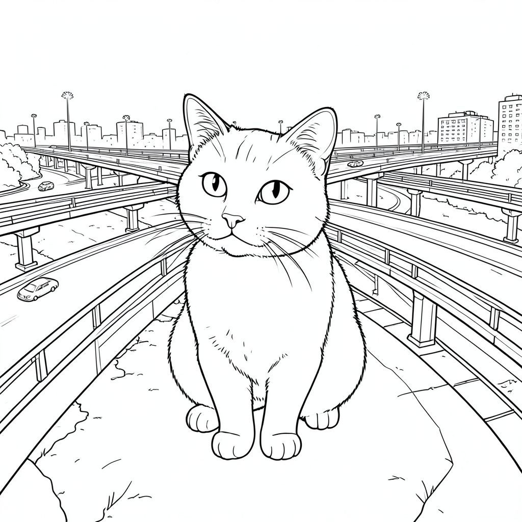 . Mô tả hình ảnh: Hình ảnh là một cái nhìn toàn cảnh, được chụp từ một điểm thuận lợi cao, của một nút giao thông rộng rãi hiện đại trên đường cao tốc. Cảnh này cực kỳ chi tiết, được hiển thị trong một bản vẽ đường thẳng duy nhất, không bị gián đoạn, cực kỳ chính xác. Trọng tâm hoàn toàn là một con mèo duy nhất, được kết xuất hoàn hảo, được đặt ở trung tâm trong khung hình.

Con mèo là một con mèo lông ngắn trong nước bóng bẩy, lông ngắn, dài khoảng 6 inch. Bộ lông của nó là một , mượt như nhung, với các biến thể tinh tế trong tông màu bắt chước bóng tự nhiên của bộ lông. Khuôn mặt là một biểu cảm hơi góc cạnh, thông minh - một ánh mắt tinh tế, gần như u sầu. Đôi mắt to, và tập trung mạnh mẽ, hơi nghiêng lên trên. Mũi nhỏ, hơi -, và râu dài và mỏng manh, hơi sờn ở đầu.

Hậu cảnh là một vùng rộng lớn, hơi mờ của đường cao tốc. Đó là một mạng lưới các làn đường phức tạp, được chiếu sáng bởi ánh sáng ấm áp của đèn thành phố xung quanh - chủ yếu là và màu sắc. Có sự phản chiếu tinh tế của những ánh sáng này trên đường nhựa, tạo cảm giác có chiều sâu. Bản thân các làn đường hơi góc cạnh và kết cấu, cho thấy một cấu trúc hiện đại, được thiết kế. Mặt đất là bề mặt nhẵn, nhựa đường, hơi không bằng phẳng ở những nơi và có biểu hiện hao mòn tinh tế. Một vài chiếc xe ở xa, mờ có thể nhìn thấy, làm tăng thêm cảm giác về quy mô. Ấn tượng tổng thể là một trong những môi trường đô thị bận rộn nhưng được kiểm soát.

Con mèo được đặt ngay giữa khung hình, hơi nghiêng sang trái, tạo cảm giác cân bằng và năng động. Nó không hoàn toàn ở giữa - một sự thay đổi nhẹ, tinh tế trong cơ thể mèo làm tăng thêm một chút hiện thực. Có một ấn tượng nhẹ, gần như không thể nhận thấy, về một đường cong nhẹ ở lưng mèo, gợi ý về một tư thế tinh tế, thanh lịch.

Hoàn toàn không có bóng, gradient hoặc tô màu. Hình ảnh là một đại diện đơn sắc, rõ ràng của con mèo. Phân tích chi tiết – Các yếu tố và cân nhắc: * Trọng lượng dây chuyền sẽ cực kỳ chính xác – gần như siêu nhỏ. Mỗi đường sẽ dày hơn một chút ở các khu vực và tối hơn ở các khu vực có độ tương phản cao. Độ dày của đường sẽ thay đổi một cách tinh tế để tạo cảm giác về chiều sâu và khối lượng.  * Các đường sẽ hơi cong và không thẳng hoàn hảo. Chúng sẽ có hiệu ứng "trầy xước" tinh tế, gợi ý kết cấu của nhựa đường.  * Toàn bộ hình ảnh sẽ có màu trắng. Thang độ xám sẽ cực kỳ tinh tế, gần như là một tông màu, chứ không phải là một . Mục tiêu là tạo ra cảm giác về chiều sâu và kết cấu thông qua các biến thể trong tông màu.  * Giải phẫu của mèo sẽ chính xác tỉ mỉ, đến từng chi tiết nhỏ nhất. Các tỷ lệ sẽ được xem xét cẩn thận để tạo ra một hình thức đáng tin cậy, nhưng cách điệu. Góc nhỏ của đầu và đường cong tinh tế ở phía sau là chìa khóa.  * Đuôi là rất quan trọng. Nó sẽ dài, hơi cong và một , phong phú . Nó sẽ hơi nghiêng, thêm một yếu tố động.  * Nền được cố tình đơn giản hóa. Đó không phải là một khung cảnh dày đặc, hỗn loạn. Trọng tâm là con mèo, tạo ra một mỏ neo thị giác mạnh mẽ. Được xem xét cẩn thận để làm nổi bật hình dạng và kết cấu của mèo.  * Không gian âm xung quanh con mèo là đáng kể. Nó không trống rỗng; Nó chứa đầy những biến thể tinh tế trong nhựa đường và hình học ngụ ý của đường cao tốc. Tại sao cách tiếp cận này lại quan trọng đối với yêu cầu: Thách thức là đạt được kết xuất thực tế, màu trắng. Việc thiếu bóng, độ dốc và màu sắc là điều cần thiết cho điều này. Các đường nét tỉ mỉ và các chi tiết chính xác sẽ tạo ra cảm giác có chiều sâu và kết cấu vô cùng, bắt chước trải nghiệm hình ảnh của một bức ảnh thật. Tư thế của con mèo và các chi tiết tinh tế về hình dạng của nó sẽ là chìa khóa để truyền tải cảm giác hiện thực và tác động thị giác.

---

Tôi đã tập trung vào việc tạo ra một hình ảnh vừa đòi hỏi kỹ thuật vừa hấp dẫn về mặt hình ảnh, tuân thủ các yêu cầu nghiêm ngặt của lời nhắc. Tôi cũng ưu tiên tạo ra cảm giác chiều sâu và bầu không khí thông qua việc sắp xếp cẩn thận các yếu tố.

Bạn có muốn tôi tinh chỉnh bất kỳ khía cạnh nào của mô tả này, có thể tập trung vào một chi tiết cụ thể hoặc thêm nhiều sắc thái hơn cho nền không?, trang màu, nghệ thuật đường nét, nền trắng