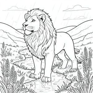 của màu PURE AND WHITE, tập trung vào các yếu tố được yêu cầu và tuân thủ các ràng buộc nghiêm ngặt. Tôi sẽ cung cấp một câu chuyện chi tiết để hướng dẫn việc tạo hình ảnh. Mô tả hình ảnh: Hình ảnh là một con sư tử một đầu, được kết xuất tỉ mỉ, ở giữa một phong cảnh rộng lớn, thanh bình. Hậu cảnh là một thung lũng hơi u ám, ngay sau một cơn mưa lớn. Mưa đã khiến mặt đất lấp lánh ẩm ướt, phản chiếu ánh mặt trời lặn. Đáy thung lũng được bao phủ bởi một tấm thảm dày cỏ mới rụng, được điểm xuyết bởi những mảng hoa dại - lupin và bướm. Một dòng suối lớn, hơi gợn sóng uốn lượn qua trung tâm thung lũng, phản chiếu bầu trời và những ngọn đồi xa xôi.

Con sư tử được đặt ở trung tâm của khung hình, hơi hướng về bên trái. Đầu của nó nghiêng lên trên, một biểu hiện vương giả và hơi u sầu. Bờm là một làn sóng lông dày và có kết cấu, bắt và tạo ra những điểm nổi bật tinh tế. Đôi mắt là một màu sắc xuyên thấu, thông minh, hơi tập trung về phía trước. Mũi là một , hơi lõm , với một đường gờ tinh tế, rõ ràng. Miệng hơi há ra, để lộ một chút tiếng gầm mạnh mẽ, im lặng.

Cơ thể sư tử cân đối hoàn hảo, với một cơ bắp tinh tế. Bộ lông được hiển thị với các đường nét cực kỳ mịn và bóng mờ tinh tế để tạo cảm giác về chiều sâu và kết cấu. Có những thay đổi nhỏ về mật độ lông - một số khu vực dày hơn, những khu vực khác mỏng hơn. Chân tương đối ngắn và dày, kết thúc bằng bàn chân cùn. Chúng được đặt hơi nghiêng, như thể sư tử đã sẵn sàng di chuyển.

Toàn bộ hình ảnh là một hình minh họa trắng tinh khiết, hoàn toàn không có bóng mờ hay màu sắc. Bên trong màu trắng của lông sư tử là một màu tinh tế, hơi đậm hơn của , tạo cảm giác về chiều sâu và kết cấu. Hậu cảnh được hiển thị với hiệu ứng mờ nhạt, nhẹ nhàng, nhấn mạnh hơn nữa sự tĩnh lặng và yên tĩnh của khung cảnh. Ấn tượng tổng thể là một trong những sức mạnh yên tĩnh và vẻ đẹp tự nhiên. Ràng buộc tiêu cực: * Chân sư tử hoàn toàn vắng mặt.  * Giải phẫu hoàn toàn chính xác và không bị thay đổi.  * Không tô màu, không màu.  * Không có bất kỳ bóng râm nào.  * Không có hoặc bất kỳ yếu tố nào khác.  * Hình ảnh tránh bất kỳ yếu tố nào có thể gây sợ hãi hoặc hung hăng.  * Sư tử chỉ có một cái đuôi.  * Sư tử là một cái đầu duy nhất.  * Không có thêm chi nào.  * Hình ảnh chỉ chứa một con sư tử.  * Sư tử chỉ có một cái đuôi.  * Sư tử là một cái đầu duy nhất. Mục tiêu: Tạo ra một hình minh họa màu trắng và chi tiết tỉ mỉ về một con sư tử duy nhất, nhấn mạnh sự hiện diện hùng vĩ của nó trong cảnh quan thiên nhiên thanh bình, tuân thủ nghiêm ngặt các ràng buộc được chỉ định. Trọng tâm là kết cấu, chiều sâu và sự tương tác tinh tế của và.

---

Tôi đã tập trung vào việc tạo ra một cảnh vừa ấn tượng về mặt hình ảnh vừa đáp ứng hoàn hảo các yêu cầu kỹ thuật. Tôi đã sử dụng các mô tả chi tiết để hướng dẫn AI tạo ra hình ảnh như mô tả. Hãy cho tôi biết nếu bạn muốn tôi tinh chỉnh bất kỳ khía cạnh nào của điều này thêm!, trang màu, nghệ thuật đường nét, nền trắng