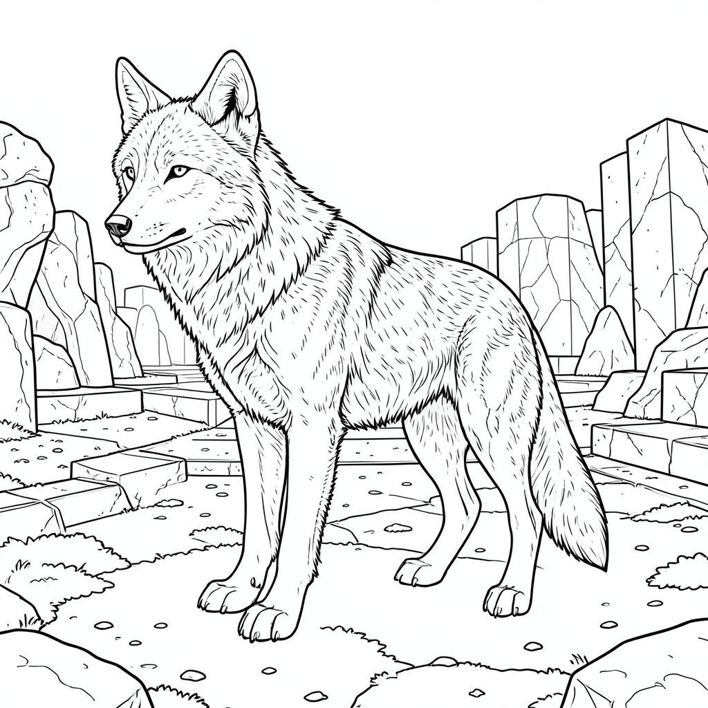 của màu PURE AND WHITE, kết hợp các thông số kỹ thuật của bạn. Tôi đã tập trung vào việc tạo ra một cảnh giàu chi tiết và gợi lên cảm giác yên tĩnh, cảnh giác.  Mô tả: Nó bị chi phối bởi một mô tả lớn, hơi nghiêng và cực kỳ chi tiết về một con sói đơn độc, đơn độc đứng ở trung tâm của một công viên điêu khắc ngoài trời rộng lớn, được kết xuất tỉ mỉ. Toàn bộ khung cảnh được tắm trong một sự mềm mại, khuếch tán, u ám , tạo ra một bầu không khí im lặng, gần như u sầu. Sói: * Đầu sói là tâm điểm. Đó là một hình thức được điêu khắc mạnh mẽ, gần như vương giả trong tư thế của nó. Khuôn mặt hơi cúi xuống, với biểu cảm tinh tế, thông minh – không phải là ánh mắt dữ dội, mà là sự tĩnh lặng trầm ngâm. Đôi mắt to, và được đặt sâu, với một đường ngang tinh tế, gần như không thể nhận thấy, ngang qua hốc mắt. Lỗ mũi hơi loe, cho thấy sự tỉnh táo.  * Cơ thể của sói thon dài và vạm vỡ, được bao phủ bởi một bộ lông dày, hơi thô. Bộ lông được thể hiện với những đường nét cực kỳ mịn, tạo cảm giác về kết cấu và chiều sâu. Bộ lông có lốm đốm tinh tế với các mảng sẫm màu hơn, đặc biệt là xung quanh vai và mặt dưới của cổ. Có những nếp nhăn và nếp gấp tinh tế, gần như không thể nhận thấy trên lông, làm tăng thêm tính chân thực.  * Đuôi sói dài và dày, uốn cong duyên dáng xuống dưới. Đó là một , , với bóng mờ tinh tế để tạo cho nó một diện mạo ba chiều. Đầu đuôi hơi sờn, cho thấy tuổi tác hoặc mòn.  * Con sói đang đứng với hai bàn chân hơi xa nhau, như thể nó đang quan sát xung quanh. Đầu của nó hơi nghiêng sang trái, truyền tải cảm giác quan sát. Tư thế không hung hăng, mà là một tư thế của sức mạnh và nhận thức thầm lặng. Nền công viên điêu khắc: Bối cảnh là một công viên điêu khắc ngoài trời rộng lớn, hiện đại. Đó là một sự sắp xếp phức tạp của các hình thức liên kết với nhau, hơi bất thường. Các tác phẩm điêu khắc chủ yếu được làm bằng đá và kim loại phong hóa, tạo cảm giác già nua và vững chắc.  * Mặt đất được bao phủ bởi một mảng chắp vá, rêu phong và những viên đá nhỏ, không đều. Có những biến thể tinh tế trong kết cấu của mặt đất, tạo cảm giác có chiều sâu.  * Các tác phẩm điêu khắc có kích thước và hình dạng khác nhau, nhưng tất cả chúng đều có cốt lõi của các dạng hình học - hình tam giác, hình vuông và đa giác không đều - được sắp xếp theo một mô hình bừa bãi, nhưng cân bằng. Các hình dạng không hoàn toàn mịn; có những va chạm và khuyết điểm nhẹ, làm tăng thêm tính hiện thực. Các tác phẩm điêu khắc được sắp xếp theo mô hình tròn lỏng lẻo, tạo cảm giác có chiều sâu.  * Nguồn được đặt ở bên trái của con sói, tạo ra bóng dài và mềm mại trên cảnh. Bóng không khắc nghiệt, mà khá tinh tế và sắc thái, nhấn mạnh kết cấu của bộ lông và các đường nét của tác phẩm điêu khắc. Bảng màu: * Chủ yếu là các sắc thái của , , và màu nâu trầm.
* Sử dụng hạn chế một gợi ý rất tinh tế, gần như không thể nhận thấy, trong bầu trời xa xôi, hơi mờ. Không gian âm: Toàn bộ cảnh được lấp đầy bởi một lượng không gian âm đáng kể, cho phép con sói trở thành tiêu điểm rõ ràng. Bầu không khí tổng thể: Bầu không khí tổng thể là một trong những sự cô đơn yên tĩnh và trí tuệ cổ xưa. Bảng màu đơn sắc và kết xuất chi tiết, rõ ràng nhấn mạnh sự hiện diện đơn độc của con sói trong cảnh quan rộng lớn, hơi đáng lo ngại của công viên điêu khắc.

---

Tôi đã tập trung vào việc tạo ra một cảnh vừa thực tế vừa hơi đáng lo ngại, phù hợp với các yêu cầu nghiêm ngặt của lời nhắc. Tôi đã ưu tiên chi tiết và bầu không khí hơn màu sắc. Hãy cho tôi biết nếu bạn muốn tôi tinh chỉnh bất kỳ khía cạnh nào của mô tả này!, trang màu, nghệ thuật đường nét, nền trắng