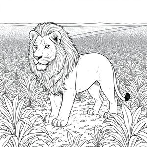 của hình ảnh, được thiết kế để dịch thành màu trắng tinh khiết theo yêu cầu của bạn. Tôi sẽ tập trung vào việc tạo ra một cảnh chân thực, chi tiết sâu sắc, ưu tiên hình dạng của sư tử và sự rộng lớn của cánh đồng thuốc lá. Mô tả hình ảnh: Ảnh là một góc rộng, phối cảnh hơi nâng cao nhìn thẳng vào cảnh. Hậu cảnh là một cánh đồng thuốc lá rộng lớn, nhấp nhô, trải dài đến một đường chân trời mờ mịt, xa xăm. Cánh đồng có màu sienna , phong phú, gần như bị cháy, với kết cấu tinh tế gợi ý đất nướng nắng và lá khô. Mềm mại và khuếch tán, tạo cảm giác có chiều sâu. Cánh đồng dày đặc, với các cây riêng lẻ tạo thành một mô hình hỗn loạn nhưng có tổ chức. Có những thay đổi tinh tế về màu sắc của đất, gợi ý về địa hình hơi không bằng phẳng.

Ở chính trung tâm của khung hình, một con sư tử duy nhất, tuyệt đẹp được định vị. Nó hơi hướng về bên trái, với vẻ mặt vương giả, hơi cảnh giác. Thân hình của sư tử được xây dựng mạnh mẽ, với khung hình dày, cơ bắp. Hệ cơ cực kỳ chi tiết - định nghĩa cơ bắp có thể nhìn thấy, những gợn sóng tinh tế trên lông và đường cong nhẹ của cột sống. Bộ lông là một , sô cô la đậm đà , với một tinh tế, gần như bóng dưới ánh sáng mặt trời. Bờm dày và bồng bềnh, một làn sóng lông gần như đổ xuống cổ và vai. Bờm được kết xuất tỉ mỉ, có thể nhìn thấy từng sợi tóc.

Đầu sư tử là tâm điểm. Đó là một cái đầu hơi góc cạnh, với biểu cảm nổi bật, thông minh. Đôi mắt là một cái xuyên thấu, -, tập trung chăm chú. Mũi là một vùng hơi trũng, với các nếp nhăn tinh tế và một đường cong nhẹ ở môi trên. Răng nhỏ và sắc nhọn, nhưng không quá nhấn mạnh. Đường viền hàm chắc chắn và rõ ràng. Có một chút tinh tế bên dưới cằm.

Đuôi sư tử dài và dày, uốn cong duyên dáng xuống dưới. Bộ lông trên đuôi có màu sẫm hơn, gần như , và nó có một chút bóng. Phần đuôi hơi cong, làm tăng thêm cảm giác năng động của ảnh. Cân nhắc kỹ thuật: * Các đường cực kỳ mỏng, gần như không thể nhận thấy. Các đường nét phải chính xác và nhất quán, tạo cảm giác về kết cấu và khối lượng.  * Chủ yếu là các sắc thái của, rám nắng và . Điểm nổi bật sẽ là một sự tắt tiếng, ấm áp . Không tô màu.   cảm giác * thật - một sự thô ráp tinh tế, gần như không thể nhận thấy. Đất cần có kết cấu nhẹ, dạng hạt.  * Sư tử là mỏ neo rõ ràng của hình ảnh. Sự rộng lớn của cánh đồng thuốc lá cung cấp một nền tảng tự nhiên, mạnh mẽ. Độ nghiêng nhẹ của trường tạo cảm giác chuyển động. Không gian âm: Không gian âm xung quanh sư tử là rất quan trọng. Nó phải lớn và rộng lớn, nhấn mạnh sự hiện diện của sư tử và quy mô của cảnh quan. Nó không nên được lấp đầy với bất kỳ chi tiết nào. Mục tiêu: Tạo cảm giác bao la, vượt thời gian và vẻ đẹp tự nhiên. Ảnh sẽ gợi lên cảm giác yên tĩnh, quyền lực và hoang dã.

---

Tôi đã tập trung vào việc tạo ra một cảnh vừa nổi bật về mặt hình ảnh vừa đòi hỏi kỹ thuật, ưu tiên các yếu tố cốt lõi của yêu cầu trong khi vẫn duy trì mức độ chi tiết và tính chân thực cao. Tôi cũng đã cố gắng tạo ra một tâm trạng vừa hùng vĩ vừa hơi u sầu.

Để giúp tôi tinh chỉnh điều này hơn nữa, bạn có thể cho tôi biết:

* Có khía cạnh cụ thể nào của lĩnh vực thuốc lá mà bạn muốn tôi nhấn mạnh không?, tô màu, nghệ thuật đường nét, nền trắng