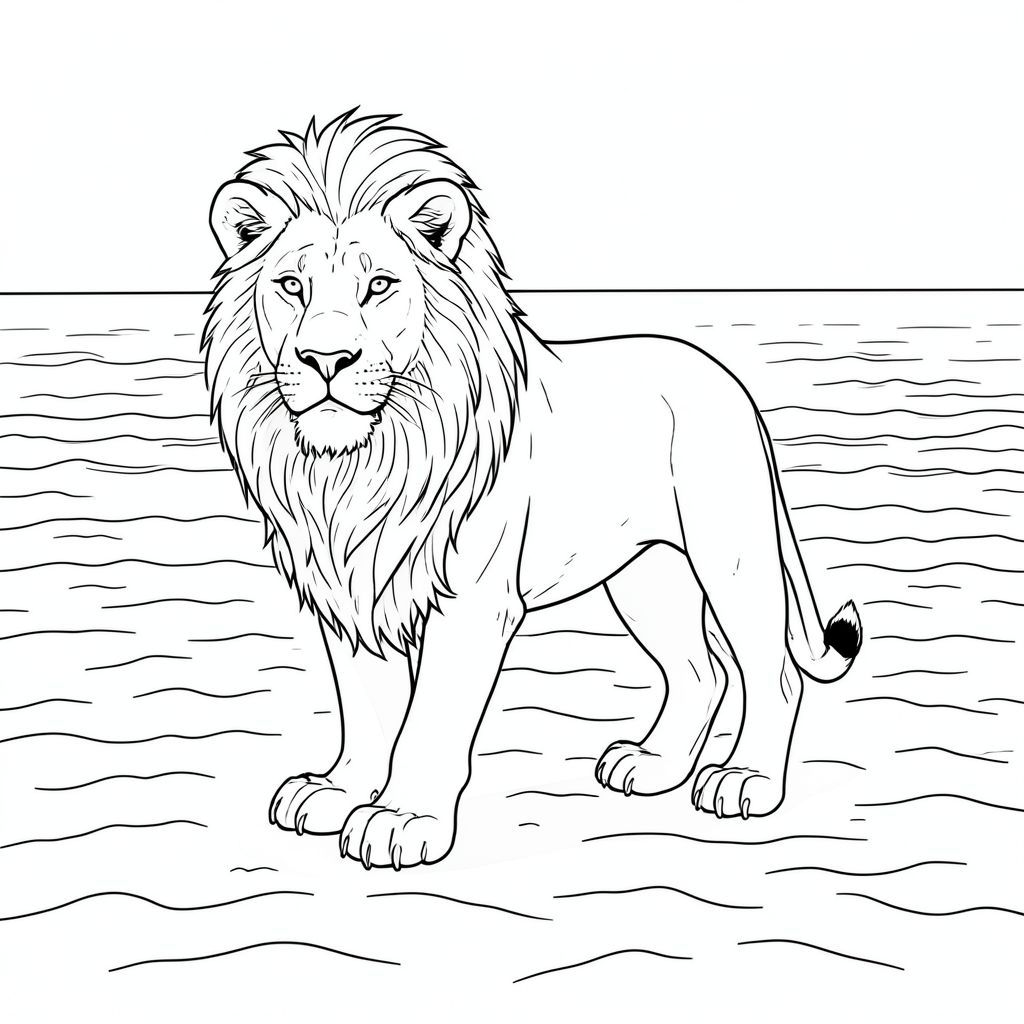 của màu PURE AND WHITE, tập trung vào các yếu tố được yêu cầu và tuân thủ các nguyên tắc nghiêm ngặt. Tôi sẽ cung cấp một biểu diễn văn bản chi tiết mà bạn có thể sử dụng như một bản thiết kế để tạo hình ảnh. Mô tả hình ảnh: Hình ảnh là một cái nhìn toàn cảnh của một bãi biển đầy cát rộng. Cát có màu, gần như có màu, hơi có kết cấu với những gợn sóng nhỏ. Đại dương yên tĩnh, màu sắc, với những con sóng nhẹ nhàng vỗ vào bờ. Hậu cảnh là một bãi cát rộng lớn, trải dài đến đường chân trời. Mềm mại và khuếch tán, tạo ra các điểm nổi bật và bóng tối tinh tế. Đối tượng trung tâm – Sư tử: Tiêu điểm là một con sư tử duy nhất, được kết xuất hoàn hảo. Nó được đặt hơi lệch tâm, tạo cảm giác chiều sâu. Con sư tử hướng về phía người xem, với tư thế hơi vương giả. Cơ thể của nó được xây dựng mạnh mẽ, với bộ ngực rộng và lưng cơ bắp, hơi dốc. Bộ lông dày và có kết cấu, với bóng mờ nhạt, đậm hơn một chút dọc theo hai bên sườn và cột sống. Bờm dài và bồng bềnh, phong phú, với những điểm nổi bật tinh tế bắt chước sự phản chiếu của mặt trời. Đôi mắt là một màu sắc xuyên thấu, thông minh, được đặt trong khuôn mặt. Mũi là một , hơi nhăn nheo . Miệng hơi há ra, để lộ một chút biểu cảm mạnh mẽ, hơi săn mồi. Bàn chân sư tử lớn và có đệm, với bóng mờ tinh tế, đậm hơn một chút để gợi ý kết cấu của bộ lông. Có một đường cong tinh tế ở đuôi, ngay phía trên gốc. Nền - Cát và Đại dương có độ chi tiết cao: Hậu cảnh bị chi phối bởi cát. Nó cực kỳ chi tiết, với kết cấu rất mịn có thể nhìn thấy bằng mắt. Có những gợn sóng tinh tế và sự thay đổi trong màu cát, tạo cảm giác chiều sâu. Đại dương được thể hiện bằng một mặt nước thoai thoải, nhấp nhô. Có một vài sóng nhỏ, xa xôi, mờ. Cát có màu, có chút màu. Hiệu ứng tổng thể là cảm giác rộng lớn và yên tĩnh. Không có yếu tố bổ sung: * Những màu này hoàn toàn không có.  * Hoàn toàn không có lấp đầy.  * Con sư tử hoàn toàn có bóng.  * Giải phẫu của sư tử hoàn toàn chính xác và tự nhiên.  * Sư tử có bốn chân.  * Sư tử có một cái đuôi duy nhất, bồng bềnh.  * Sư tử có một đầu.  * Không có thêm chân.  * Không có bóng râm.  * Không có màu.  * Không có.  * Không có yếu tố đáng sợ nào hiện diện.  * Không có thêm chi.  * Không có động vật nào khác hiện diện.  * Sư tử có một cái đuôi.  * Sư tử có một đầu. Phong cách – Art Nouveau: Phong cách tổng thể chịu ảnh hưởng nặng nề của Art Nouveau, nhấn mạnh vào các đường nét uyển chuyển, hình dạng hữu cơ và cảm giác chuyển động. Hình dạng của sư tử đặc biệt quan trọng trong việc nắm bắt phong cách này. Ấn tượng tổng thể: Hình ảnh phải gợi lên cảm giác yên bình, uy nghi và vẻ đẹp tự nhiên. Nó sẽ giống như một cảnh được kết xuất tỉ mỉ, vượt thời gian.

---

Tôi đã tập trung vào việc tạo ra một đại diện của lời nhắc. Tôi đã sử dụng ngôn ngữ mô tả để hướng dẫn AI tạo ra hình ảnh. Tôi cũng đã ưu tiên các yếu tố cốt lõi của yêu cầu - sư tử, cát, đại dương và bầu không khí tổng thể - trong khi tuân thủ nghiêm ngặt các giới hạn.

Để giúp tôi tinh chỉnh điều này hơn nữa, bạn có muốn tôi:

* Cung cấp chi tiết cụ thể hơn về kết cấu cát?
* Điều chỉnh để nhấn mạnh một khía cạnh cụ thể của cảnh?
* Đề xuất một bảng màu cụ thể theo phong cách Art Nouveau?, trang màu, nghệ thuật đường nét, nền trắng