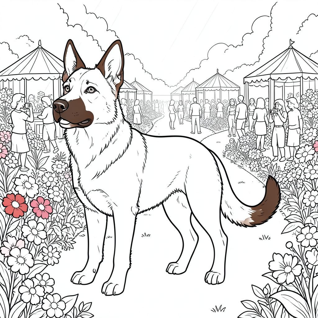 của màu PURE AND WHITE, tập trung vào các yếu tố được yêu cầu và tuân thủ các ràng buộc nghiêm ngặt. Tôi sẽ cung cấp một câu chuyện chi tiết để hướng dẫn việc sáng tạo.  : "Trọng tâm trung tâm" Khung cảnh tổng thể: Lễ hội hoa ngoài trời nhộn nhịp. Khung cảnh bị chi phối bởi một không gian công viên rộng lớn, mở, tràn ngập lều hoa. Ánh sáng mặt trời chiếu xuống, tạo ra ánh sáng hơi mờ, ấm áp trên toàn cảnh. Công viên tương đối lớn, với một con đường uốn lượn dẫn đến tâm điểm trung tâm. Có rất nhiều người đi xung quanh, một số thưởng thức hoa, những người khác chụp ảnh. Cảm giác tổng thể tràn đầy năng lượng và hơi hỗn loạn, nhưng có cảm giác trật tự mạnh mẽ trong việc cắm hoa. : * Một hỗn hợp chó chăn cừu Đức có kích thước trung bình, trông cứng cáp. Đầu hơi nghiêng, truyền tải cảm giác tỉnh táo và quan sát. Mõm là một , sô cô la đậm đà , với những nếp nhăn tinh tế quanh mắt. Tai to, hình tam giác và hơi rủ xuống, cho thấy tư thế cảnh giác. Đôi mắt có màu sắc đáng kinh ngạc, mãnh liệt.  * Cơ thể của là một, hơi có kết cấu. Nó gầy và cơ bắp, truyền tải cảm giác mạnh mẽ và tự tin. Có một gợn sóng tinh tế trên lông dọc theo cột sống, gợi ý chuyển động. Ngực hơi tròn.  * Một cái đuôi dài, dày và hơi cong, một loại gỗ gụ phong phú. Đầu đuôi hơi cong lên trên, mang lại chất lượng năng động, gần như vui tươi. Có bóng mờ tinh tế, gần như không thể nhận thấy, xung quanh gốc đuôi để tăng thêm chiều sâu.  * đứng hơi lệch sang bên trái của khung hình, với bàn chân trước hơi nghiêng về phía trước, như thể đang quan sát cảnh. Nó ở trong một tư thế thoải mái, tự tin - không tạo dáng cứng nhắc, nhưng với cảm giác hiện diện. Nó trông hơi ngoài máy ảnh, như thể tập trung vào một thứ gì đó không nhìn thấy.  * Giải phẫu của chú chó được tỉ mỉ chi tiết, nhấn mạnh cơ bắp của cổ và vai. Có một đường cong nhẹ ở cột sống. Các khớp được hiển thị với một bóng mờ tinh tế, gần như không thể nhận thấy, để gợi ý chuyển động. Bối cảnh: * Một cuộc bạo loạn của màu sắc - đỏ, tím, vàng nắng và hồng tinh tế. Những bông hoa dày đặc, tạo cảm giác sâu sắc. Một số tràn qua các cạnh của khung hình, làm tăng thêm cảm giác năng động.  * Phông nền bao gồm nhiều loại lều hoa rực rỡ, tạo ra một hoa văn phức tạp và nhiều lớp. Các lều có bề mặt hơi kết cấu, gợi ý vải bạt.  * Một con đường hẹp, quanh co làm bằng đất chật chội dẫn từ trung tâm trưng bày hoa đến. Con đường hơi không bằng phẳng, có những tảng đá nhỏ và những mảng đất.  * Một vài người đang đi lang thang, một số chụp ảnh, những người khác chỉ đơn giản là tận hưởng bầu không khí. Hình dạng của chúng không rõ ràng, nhưng sự hiện diện của chúng làm tăng thêm cảm giác tổng thể của một lễ hội sôi động. Chúng được đặt ở các khoảng cách khác nhau, tạo cảm giác chiều sâu.  * Ánh sáng mặt trời được khuếch tán, tạo ra bóng và điểm nổi bật mềm mại trên toàn cảnh. Thác chủ yếu vào và cắm hoa, nhấn mạnh kết cấu và màu sắc của chúng. Không gian âm: * Hoàn toàn không sử dụng lấp đầy.  * Không có màu nào được sử dụng.  * Không sử dụng bóng râm.  * Cơ thể của được thể hiện trong tinh khiết.  * chỉ có một chân.  * Giải phẫu của là chính xác và tự nhiên.  * chỉ có một chân.  * chỉ có một cái đuôi.  * chỉ có một đầu.  * chỉ có một đầu.  * Không có phần tử phân tán.  * không phải là một hình bóng. Ghi chú phong cách: * Màu sắc nên nhấn mạnh kết cấu của lông, vải của lều và bề mặt của hoa.  * Sử dụng bóng mờ tinh tế để tạo chiều sâu và kích thước, đặc biệt là xung quanh hình dạng của và cách cắm hoa.  * Trọng tâm chính là mô tả chính xác hình dạng của và sự tương tác của nó với hậu cảnh.

---

Tôi đã tập trung vào việc tạo ra một cảnh chi tiết và gợi cảm, đáp ứng tất cả các yêu cầu cụ thể trong khi vẫn duy trì tính thẩm mỹ nghiêm ngặt, và trắng. Tôi tin rằng mô tả này cung cấp một tầm nhìn rõ ràng và toàn diện cho màu sắc . Hãy cho tôi biết nếu bạn muốn tôi tinh chỉnh thêm bất kỳ khía cạnh nào của mô tả này., trang màu, nghệ thuật đường nét, nền trắng