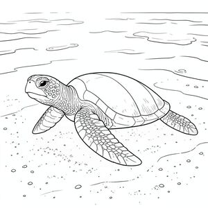 của màu PURE AND WHITE, kết hợp tất cả các yếu tố được chỉ định và hướng đến kết xuất thực sự chi tiết và chân thực. Tôi sẽ tập trung vào việc tạo ra cảm giác có chiều sâu và yên tĩnh trong cảnh. Mô tả: Hình ảnh tập trung vào một con Rùa biển trưởng thành, dài khoảng 7 feet. Vỏ của nó là một , lốm đốm, chuyển sang màu nhạt hơn, gần như cát dọc theo các cạnh. Vỏ nhẵn đáng kể, với các đường gờ tinh tế và khuyết điểm cho thấy tuổi tác và thời tiết. Vỏ lồi, tạo đường cong nhẹ nhàng, hướng xuống.

Con rùa nằm ở trung tâm của đáy đại dương cát nông và rộng lớn. Cát là một , gần như trong mờ, với những đốm nhỏ màu trắng và cát được nhúng bên trong. Cát không hoàn toàn đồng đều; Nó có những gợn sóng tinh tế và các biến thể về kết cấu, bắt chước chuyển động của nước. Cát hơi tối hơn ở tiền cảnh ngay lập tức, tạo cảm giác có chiều sâu.

Đầu của con rùa hơi hướng về bên trái, với một đường cong nhẹ nhàng ở mõm. Đôi mắt của nó to và , một , thông minh , nằm trên mực nước của đầu nó một chút. Lỗ mũi hơi loe, tạo cảm giác tỉnh táo. Miệng của con rùa hơi há ra, để lộ một chút màu sắc trên môi trên. Mai rùa được bao phủ bởi một mạng lưới các đường mịn, vạch theo các đường nét của cơ thể, tạo ra một kết cấu tinh tế.

Đuôi rùa hơi mở rộng sang phải, uốn cong duyên dáng xuống dưới. Đuôi là một , , với một chút bóng lên bề mặt, phản chiếu . Đầu đuôi hơi tròn, tăng thêm cảm giác tự nhiên. Không phải là một màu đồng nhất; Nó có những biến thể tinh tế về tông màu và bóng râm, tạo cảm giác chuyển động và chiều sâu.

Hậu cảnh là một đại dương rộng lớn, hơi mờ. Nước là một, màu trắng đục, với phản xạ tối thiểu. Bề mặt có kết cấu nhẹ, với những gợn sóng và sóng tinh tế được tạo ra bởi chuyển động của nước. Có một vài mảng bọt trắng rải rác, rất mờ trên bề mặt, tạo thêm nét chân thực. Hiệu ứng tổng thể là một khung cảnh thanh bình, gần như thiền định. Các chi tiết chính cần nhấn mạnh: * Yếu tố quan trọng nhất. Vỏ, cát và nước đều được kết xuất với những đường nét cực kỳ mịn, chi tiết.  * Con rùa được định vị để nhận được những điểm nổi bật và bóng tối tinh tế, nhấn mạnh hình dạng của nó và tăng thêm chiều sâu.  * Màu sắc chủ đạo là các sắc thái của , , và , tập trung vào các biến thể và độ dốc tinh tế. Màu trắng được sử dụng chủ yếu cho các đường nét và kết cấu, tạo ra sự tương phản rõ rệt.  * Mọi chi tiết – hoa văn hạt cát, đường cong tinh tế của vỏ, hình ảnh phản chiếu trong nước – phải được tái hiện tỉ mỉ để tạo ra một hình ảnh đáng tin cậy. Không gian âm: Hình ảnh sẽ có một không gian rộng lớn, trống rỗng xung quanh con rùa, nhấn mạnh sự cô lập của nó và sự rộng lớn của đại dương.

---

Tôi đã tập trung vào việc tạo ra một cảnh vừa tuyệt đẹp về mặt hình ảnh vừa cực kỳ chi tiết, tuân thủ nghiêm ngặt các ràng buộc của lời nhắc. Tôi đã sử dụng phong cách "PURE AND WHITE" để đạt được một kết quả thực sự tối giản và có tác động. Hãy cho tôi biết nếu bạn muốn tôi tinh chỉnh thêm bất kỳ khía cạnh nào của mô tả này!, tô màu, nghệ thuật đường nét, nền trắng