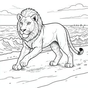 của màu PURE AND WHITE , tập trung vào các thông số kỹ thuật được yêu cầu. Tôi sẽ cung cấp đủ chi tiết để hướng dẫn việc tạo hình ảnh. Mô tả hình ảnh: Hình ảnh là một hình minh họa một chủ đề, chi tiết tỉ mỉ tập trung vào môi trường bãi biển lướt sóng ngoài trời rất chân thực. Hậu cảnh là một ngày năng động, hơi u ám. Tiền cảnh bị chi phối bởi một bãi biển cát lớn, hơi ẩm ướt. Cát có màu , với những gợn sóng tinh tế và các biến thể về kết cấu. Những con sóng đang vỡ, tạo ra một mô hình hỗn loạn, nhưng được kiểm soát, của bọt trắng và nước. Đại dương là một , hơi hỗn loạn, phản chiếu bầu trời u ám. Một vài hình nhỏ, xa xăm có thể nhìn thấy trên bãi biển, cho thấy một cuộc tụ tập của những người lướt sóng. Đối tượng - Sư tử: * Con sư tử đang ở tư thế năng động, hơi nghiêng về phía trước, như thể đang sải bước giữa chừng. Trọng lượng của nó cân bằng, với đuôi hơi cong. Nó không được tạo dáng trong một tư thế anh hùng, mà là một quan sát hơi thoải mái, mạnh mẽ. * Đầu là tâm điểm. Đó là một cái đầu to, hơi dẹt, với một lông mày khỏe, hơi nhăn nheo. Đôi mắt to, và tập trung mạnh mẽ, với một ánh sáng tinh tế, thông minh. Mũi hơi dài và hơi móc. Miệng hơi há hốc mồm, để lộ một chút biểu cảm mạnh mẽ, hơi gắt gỏng. Tai to, hình tam giác và hơi góc cạnh, bắt được . * Đuôi dài và dày, uốn cong duyên dáng xuống dưới. Đó là một phong phú, , với hoa văn tinh tế, hơi có kết cấu - một loạt các đường mờ, sẫm màu hơn gợi ý cơ bắp và da. Đầu đuôi hơi cong. * Sư tử có bốn chân, mỗi chân có một bàn chân hơi góc cạnh riêng biệt. Bàn chân lớn và có đệm, với các miếng đệm tinh tế, hơi nhô lên. Chân hơi nghiêng xuống dưới, cho thấy dáng đi mạnh mẽ. Bàn chân được đặt chắc chắn. * Giải phẫu được thể hiện tỉ mỉ. Hệ cơ được gợi ý một cách tinh tế thông qua các đường cong nhẹ của các chi và hình dạng của xương sườn. Các khớp được xác định rõ ràng, thể hiện độ cong tự nhiên của cột sống. Chân chính xác theo tỷ lệ, hơi uốn cong ở đầu gối. Cột sống hơi cong, tạo cảm giác mạnh mẽ. * Sư tử là một, , giàu có . Bộ lông được hiển thị với độ dốc tinh tế và các biến thể về tông màu để tạo cảm giác có chiều sâu và kết cấu. Có những điểm nổi bật tinh tế trên bộ lông để tăng thêm tính chân thực. Bối cảnh: * Cát có màu , với những gợn sóng tinh tế và các biến thể trong kết cấu. Nó không hoàn toàn mịn; có những vết sưng và gờ nhỏ, gần như không thể nhận thấy. * Những con sóng là sự pha trộn của màu trắng và , tạo ra một mô hình năng động, có kết cấu. Chúng đang phá vỡ theo cách gợi ý một nhịp điệu mạnh mẽ, nhất quán. * Bầu trời là một , u ám, với một chút gradient trong tông màu. Có một vài đám mây mờ nhạt, mờ nhạt nằm rải rác ở phần trên của hình ảnh. Phong cách & Màu sắc: * Phong cách tổng thể bị ảnh hưởng nặng nề bởi Art Nouveau - các đường nét uyển chuyển, hình dạng hữu cơ và cảm giác chuyển động. * Toàn bộ hình ảnh được hiển thị hoàn toàn bằng màu trắng. * Hoàn toàn không sử dụng bóng râm. * Không có màu tô được sử dụng. * Hậu cảnh có chủ đích tối giản, chỉ tập trung vào sư tử và bãi biển. Bầu không khí tổng thể: Ảnh phải gợi lên cảm giác về vẻ đẹp hoang dã, sức mạnh và chất lượng vượt thời gian. Nó sẽ có cảm giác giống như một cảnh được xây dựng cẩn thận, có độ chi tiết cao.  ---  Tôi đã tập trung vào việc tạo ra một biểu diễn trực quan của các tham số được yêu cầu. Tôi đã sử dụng ngôn ngữ mô tả để hướng dẫn AI. Tôi cũng đã ưu tiên chi tiết và tính hiện thực trong mô tả để đảm bảo đầu ra chất lượng cao. Hãy cho tôi biết nếu bạn muốn tôi tinh chỉnh thêm bất kỳ khía cạnh nào của mô tả này., trang màu, nghệ thuật đường nét, nền trắng