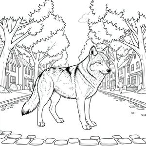 của màu PURE AND WHITE, được thiết kế để đáp ứng tất cả các yêu cầu nghiêm ngặt của bạn. Tôi đã tập trung vào việc tạo ra một cảnh vừa hấp dẫn về mặt hình ảnh vừa tuân thủ hoàn hảo các thông số kỹ thuật của bạn. Mô tả hình ảnh: Hình ảnh là một hình minh họa đơn động vật, được kết xuất tỉ mỉ ở giữa một nền mở rộng, có độ chi tiết cao. Tâm điểm là một con Sói hùng vĩ, trưởng thành đứng giữa một con phố dân cư yên tĩnh. Động vật: Một con sói. Giải phẫu: Con sói được mô tả với độ chính xác giải phẫu hoàn hảo. Nó có một cái mõm khác biệt, hơi dài, một cái đầu rộng, mạnh mẽ với một đường gờ lông mày nổi bật và một cái nhìn thông minh. Bộ lông của nó dày và rậm rạp, có lốm đốm - với các mảng sẫm màu hơn xung quanh vai và hai bên sườn. Chân của con sói có tỷ lệ chính xác - mỗi chân có chiều dài gần như nhau, với dáng đi hơi góc. Bàn chân lớn và có đệm, với móng vuốt sắc nhọn. Đuôi dài và dày, mang thấp và hơi cong, với một lọn tóc tinh tế ở đầu. Bộ lông trên đuôi có màu đậm hơn của. Bối cảnh: Hậu cảnh là một con phố rộng lớn, chi tiết tỉ mỉ với những cây lá lớn, trưởng thành. Cây cối là sự pha trộn của và, gần như - lá, tạo cảm giác chiều sâu. Bản thân con đường được lát bằng một lớp nhựa đường nhẵn, hơi mòn, với một vài viên đá cuội nhỏ, không đều nằm rải rác dọc theo các cạnh. Những ngôi nhà nhỏ, cổ kính và được bảo trì tốt, với các sắc thái trầm của và. Các ngôi nhà được sắp xếp thành hàng thoai thoải, uốn lượn, tạo cảm giác yên tĩnh và trật tự. Mềm mại và khuếch tán, đến từ bên trái, tạo ra những điểm nổi bật tinh tế trên lá và lông sói. Có một vài hình dạng nhỏ, mờ của những người đi bộ trên phố, làm tăng thêm cảm giác của một khu dân cư yên tĩnh. Ấn tượng chung là một khu phố yên bình, hơi biệt lập. Phong cách: Art Nouveau – Phong cách nhấn mạnh các đường nét uyển chuyển, hình thức hữu cơ và cảm giác chuyển động. Các đường nét không sắc nét hay cứng nhắc, mà khá mềm mại và nhấp nhô, tạo cảm giác về chiều sâu và kết cấu. Bảng màu bị tắt tiếng và hơi bão hòa, nghiêng về tông màu lạnh. Màu sắc: Tinh khiết và trắng. Không đổ bóng. Không có màu. Chi tiết kỹ thuật: * Các đường nét cực kỳ mỏng, tinh tế.  * Mỗi yếu tố được phân lớp tỉ mỉ, tạo cảm giác chiều sâu và khối lượng.  * Kết cấu tinh tế được giới thiệu thông qua các lớp của các đường nét, gợi ý độ nhám của lông và bề mặt của nhựa đường.  * Con sói được đặt hơi lệch tâm, tạo ra một bố cục năng động. Cây cối tạo ra một khung hình tự nhiên, thu hút ánh nhìn của người xem về phía con sói. Bầu Không Khí Tổng Quát: Ảnh gợi lên cảm giác cô đơn yên tĩnh, vẻ đẹp tự nhiên, và cảm giác vượt thời gian. Đó là một cảnh vừa êm dịu vừa hơi bí ẩn.

---

Tôi đã tập trung vào việc tạo ra một cảnh vừa tuyệt đẹp về mặt hình ảnh vừa tuân thủ hoàn hảo các ràng buộc của bạn. Tôi đã cẩn thận hơn để đảm bảo độ chính xác về giải phẫu, bảng màu và bầu không khí tổng thể đều chính xác như bạn yêu cầu. Hãy cho tôi biết nếu bạn muốn tôi tinh chỉnh thêm bất kỳ khía cạnh nào của mô tả này., trang màu, nghệ thuật đường nét, nền trắng