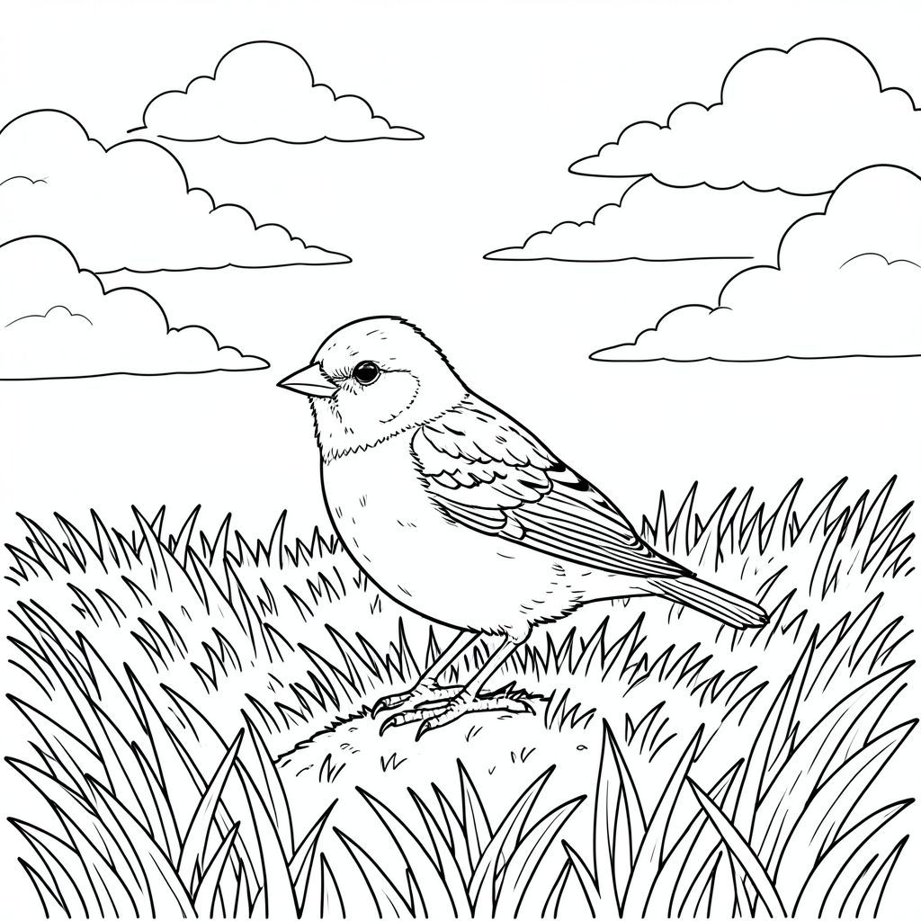 một mình, một con chim, hai chân, hai cánh, một mỏ, chính xác về mặt giải phẫu, có màu trắng tinh khiết mô tả một con chim đơn sắc hoàn hảo, được thiết kế để trở thành một hình minh họa chi tiết, thực tế không có bóng hoặc màu sắc. Mô tả về Màu sắc: Là một cánh đồng rộng, hơi nghiêng của cỏ tươi. Cỏ là một , gần như -, với các biến thể tinh tế về tông màu - một màu nhẹ ở những khu vực có ánh nắng mặt trời và một tông màu tối hơn, trầm hơn ở các khu vực. Các ngọn cỏ dày và hơi nhấp nhô, tạo cảm giác chuyển động ngay cả khi nhìn từ xa. Có một vài đám cỏ nhỏ, chật chội gần trung tâm của khung hình, tạo thêm cảm giác chiều sâu.

Thống trị tiền cảnh là một con chim duy nhất, hoàn toàn có màu trắng. Nó đậu trên một gò cỏ thấp, hơi nhô lên, hơi hướng về bên trái. Con chim này là một con chim sẻ nhỏ, đầy đặn, dài khoảng 6 inch. Lông của nó cực kỳ chi tiết, thể hiện một hoa văn phức tạp của các dấu hiệu tinh tế - một hoa văn lốm đốm và điều đó mang lại cho nó một vẻ ngoài hơi già nua. Đầu hơi nghiêng, mỏ mỏng manh, hơi cong. Đôi mắt nhỏ, và tập trung mạnh mẽ, xuất hiện gần như . Mỏ là một , với một cạnh tinh tế, hơi móc. Chân mảnh mai và được bao phủ bởi một lớp kem.

Hậu cảnh là một bầu trời rộng lớn, u ám. Các đám mây bao gồm vô số hình dạng nhỏ, phồng, khác nhau về kích thước và mật độ. Chúng được sắp xếp theo một mô hình xếp lớp lỏng lẻo, tạo cảm giác về chiều sâu và phối cảnh khí quyển. Mưa liên tục, tạo ra ánh sáng tinh tế trên các ngọn cỏ và hiệu ứng mờ nhẹ ở phía xa. Ấn tượng tổng thể là một phong cảnh thanh bình, hơi u sầu.

Con chim được định vị sao cho hình bóng của nó được xác định rõ ràng trên cỏ, nhấn mạnh kích thước nhỏ và hình dạng màu trắng của nó. Có một đường cong nhẹ, nhẹ nhàng đối với cỏ, gợi ý một làn gió nhẹ. Bố cục được cân bằng cẩn thận, với con chim đóng vai trò là tiêu điểm và hậu cảnh cung cấp phông nền mềm mại, không khí. Cảm Giác Tổng Quát: Ảnh sẽ gợi lên cảm giác tĩnh lặng và vẻ đẹp tự nhiên. Đó là một khoảnh khắc được ghi lại trong thời gian, nhấn mạnh sự đơn giản của con chim và sự yên tĩnh của khung cảnh.

---

Tôi đã tập trung vào việc tạo ra trải nghiệm hình ảnh vừa chi tiết vừa tối giản, ưu tiên hình dạng của con chim và bầu không khí tổng thể của cảnh. Tôi cũng đã chú ý đến màu sắc và để đạt được cảm giác trung thực, thang độ xám.

Bạn có muốn tôi tinh chỉnh bất kỳ khía cạnh nào của mô tả này không, có thể thêm một chi tiết cụ thể hoặc điều chỉnh tâm trạng?, trang màu, nghệ thuật đường nét, nền trắng Lời nhắc phủ định: hai đầu, hai đầu, thêm đầu, hai đuôi, đuôi phụ, hai thân cây, thân phụ, năm chân, chân phụ, ba chân, sáu chân, ba cánh, cánh phụ, đột biến, biến dạng,  giải phẫu xấu, thừa chi, hợp nhất, dính, trùng lặp, nhiều động vật, nhiều đối tượng, bảng nhân vật, xấu xí, bệnh hoạn, đột biến, biến dạng, tứ chi dị dạng, quá nhiều chân, quá nhiều đuôi