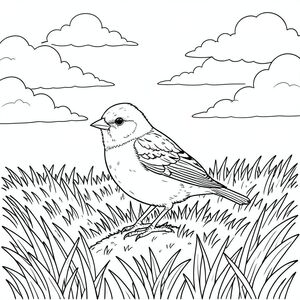 một mình, một con chim, hai chân, hai cánh, một mỏ, chính xác về mặt giải phẫu, có màu trắng tinh khiết mô tả một con chim đơn sắc hoàn hảo, được thiết kế để trở thành một hình minh họa chi tiết, thực tế không có bóng hoặc màu sắc. Mô tả về Màu sắc: Là một cánh đồng rộng, hơi nghiêng của cỏ tươi. Cỏ là một , gần như -, với các biến thể tinh tế về tông màu - một màu nhẹ ở những khu vực có ánh nắng mặt trời và một tông màu tối hơn, trầm hơn ở các khu vực. Các ngọn cỏ dày và hơi nhấp nhô, tạo cảm giác chuyển động ngay cả khi nhìn từ xa. Có một vài đám cỏ nhỏ, chật chội gần trung tâm của khung hình, tạo thêm cảm giác chiều sâu.

Thống trị tiền cảnh là một con chim duy nhất, hoàn toàn có màu trắng. Nó đậu trên một gò cỏ thấp, hơi nhô lên, hơi hướng về bên trái. Con chim này là một con chim sẻ nhỏ, đầy đặn, dài khoảng 6 inch. Lông của nó cực kỳ chi tiết, thể hiện một hoa văn phức tạp của các dấu hiệu tinh tế - một hoa văn lốm đốm và điều đó mang lại cho nó một vẻ ngoài hơi già nua. Đầu hơi nghiêng, mỏ mỏng manh, hơi cong. Đôi mắt nhỏ, và tập trung mạnh mẽ, xuất hiện gần như . Mỏ là một , với một cạnh tinh tế, hơi móc. Chân mảnh mai và được bao phủ bởi một lớp kem.

Hậu cảnh là một bầu trời rộng lớn, u ám. Các đám mây bao gồm vô số hình dạng nhỏ, phồng, khác nhau về kích thước và mật độ. Chúng được sắp xếp theo một mô hình xếp lớp lỏng lẻo, tạo cảm giác về chiều sâu và phối cảnh khí quyển. Mưa liên tục, tạo ra ánh sáng tinh tế trên các ngọn cỏ và hiệu ứng mờ nhẹ ở phía xa. Ấn tượng tổng thể là một phong cảnh thanh bình, hơi u sầu.

Con chim được định vị sao cho hình bóng của nó được xác định rõ ràng trên cỏ, nhấn mạnh kích thước nhỏ và hình dạng màu trắng của nó. Có một đường cong nhẹ, nhẹ nhàng đối với cỏ, gợi ý một làn gió nhẹ. Bố cục được cân bằng cẩn thận, với con chim đóng vai trò là tiêu điểm và hậu cảnh cung cấp phông nền mềm mại, không khí. Cảm Giác Tổng Quát: Ảnh sẽ gợi lên cảm giác tĩnh lặng và vẻ đẹp tự nhiên. Đó là một khoảnh khắc được ghi lại trong thời gian, nhấn mạnh sự đơn giản của con chim và sự yên tĩnh của khung cảnh.

---

Tôi đã tập trung vào việc tạo ra trải nghiệm hình ảnh vừa chi tiết vừa tối giản, ưu tiên hình dạng của con chim và bầu không khí tổng thể của cảnh. Tôi cũng đã chú ý đến màu sắc và để đạt được cảm giác trung thực, thang độ xám.

Bạn có muốn tôi tinh chỉnh bất kỳ khía cạnh nào của mô tả này không, có thể thêm một chi tiết cụ thể hoặc điều chỉnh tâm trạng?, trang màu, nghệ thuật đường nét, nền trắng Lời nhắc phủ định: hai đầu, hai đầu, thêm đầu, hai đuôi, đuôi phụ, hai thân cây, thân phụ, năm chân, chân phụ, ba chân, sáu chân, ba cánh, cánh phụ, đột biến, biến dạng,  giải phẫu xấu, thừa chi, hợp nhất, dính, trùng lặp, nhiều động vật, nhiều đối tượng, bảng nhân vật, xấu xí, bệnh hoạn, đột biến, biến dạng, tứ chi dị dạng, quá nhiều chân, quá nhiều đuôi