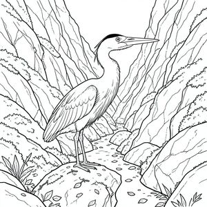 một mình, một con chim đơn, hai chân, hai cánh, một mỏ, đúng về mặt giải phẫu, có màu trắng tinh khiết mô tả một con vật duy nhất, cực kỳ chi tiết và hoàn toàn đơn sắc. Tôi sẽ tập trung vào việc tạo ra cảm giác về chiều sâu và kết cấu thông qua các đường nét cực kỳ chính xác. MÔ TẢ: Hình ảnh là một góc rộng, hơi nghiêng của một người trưởng thành đậu trên một tảng đá phủ đầy rêu. Diệc được đặt hơi lệch tâm, tạo cảm giác chuyển động và quy mô tự nhiên. Bối cảnh: Khung cảnh là một khe núi dốc, hẹp được chạm khắc vào một sườn núi gồ ghề, rêu phong. Khe núi rộng khoảng 20 feet và 30 feet. Mặt đá là một sự chắp vá của , đá phiến và đất, với những mảng rêu bám vào các kẽ hở. Một dòng suối nhỏ, uốn lượn, hầu như không nhìn thấy, chảy qua đáy khe núi, phản chiếu bầu trời u ám. Được khuếch tán và mềm mại, tạo ra một gradient tinh tế của bóng tối. Ấn tượng tổng thể là một trong những cảnh quan cổ kính, vượt thời gian. Rêu dày và mịn như nhung, tạo ra một kết cấu dày đặc, gần như như nhung. Những chiếc lá và cành cây nhỏ, rụng nằm rải rác trên các tảng đá.  Heron: Diệc là trọng tâm trung tâm. Nó cao khoảng 4 feet và rộng 3 feet. Cơ thể của nó là một dạng nhẵn, hơi dài, với một gợn sóng tinh tế, gần như không thể nhận thấy trên lưng. Đầu hình tam giác, mỏ nổi bật, hơi móc. Đôi mắt của nó nhỏ, và tập trung mạnh mẽ. Mỏ là một , được đánh bóng, gần như trong bóng tối. Chân dài và mảnh mai, kết thúc bằng móng vuốt sắc nhọn. Lông của Diệc được kết xuất tỉ mỉ - các sợi riêng lẻ và có thể nhìn thấy, tạo ra một kết cấu tinh tế. Tư thế của nó thoải mái, hơi nghiêng đầu, như thể đang quan sát phong cảnh. Mỏ của Diệc hơi nghiêng xuống dưới, truyền tải cảm giác quan sát yên tĩnh. Bóng mờ tinh tế xung quanh các cạnh của lông vũ sẽ rất quan trọng đối với hiệu ứng. Line Work: Toàn bộ hình ảnh sẽ được thực hiện với các đường cực kỳ mịn, gần như siêu nhỏ. Các đường nét sẽ có độ dày hơi khác nhau để tạo cảm giác về khối lượng và kết cấu. Sẽ có một sự nhấn mạnh mạnh mẽ vào việc tạo ra một hiệu ứng tinh tế, nhiều lớp, với các đường chồng lên nhau và pha trộn một cách tinh tế. Hậu cảnh sẽ hơi mờ, hiệu ứng nhiều lớp của rêu, tạo cảm giác chiều sâu. Nó sẽ được hiển thị với một gradient rất tinh tế, tạo cảm giác về phối cảnh khí quyển. Hình dạng của Diệc sẽ là trọng tâm chính và hậu cảnh sẽ đóng vai trò là yếu tố hỗ trợ. Ấn tượng tổng thể là một trong những hình minh họa rất chi tiết, gần như xúc giác. Bầu không khí tổng thể: Ảnh phải gợi lên cảm giác cô đơn yên tĩnh và vượt thời gian. Đó là một cảnh mang lại cảm giác vừa cực kỳ chi tiết vừa tinh tế, nhấn mạnh sự hiện diện của Diệc trong môi trường tự nhiên của nó.

---

Tôi đã tập trung vào việc tạo ra một trải nghiệm hình ảnh vừa bắt mắt vừa có kết cấu sâu sắc thông qua mật độ tuyệt đối của đường nét. Tôi đã ưu tiên một con vật duy nhất, dễ nhận biết và một nền chi tiết, được xây dựng cẩn thận để tạo ra cảm giác mạnh mẽ về chiều sâu và bầu không khí.

Bạn có muốn tôi tinh chỉnh bất kỳ khía cạnh nào của mô tả này, có thể tập trung vào một chi tiết cụ thể hoặc thêm các yếu tố cụ thể hơn vào nền không?, trang màu, nghệ thuật đường nét, nền trắng Lời nhắc tiêu cực: hai đầu, hai đầu, đầu phụ, hai đuôi, đuôi phụ, hai thân cây, thân phụ, năm chân, chân phụ, ba chân, sáu chân, ba cánh,  đôi cánh thừa, đột biến, biến dạng, giải phẫu xấu, thừa chi, hợp nhất, dính liền, trùng lặp, nhiều động vật, nhiều đối tượng, bảng nhân vật, xấu xí, bệnh hoạn, đột biến, biến dạng, tứ chi dị dạng, quá nhiều chân, quá nhiều đuôi