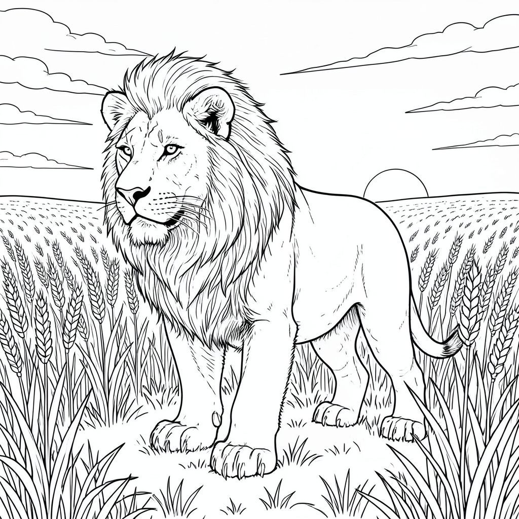 một mình, động vật thủy sinh đơn, một vây đuôi, vây, không có chân, đúng về mặt giải phẫu, có màu trắng tinh khiết mô tả sư tử, tập trung vào hình ảnh đơn sắc, chân thực và có độ chi tiết cao. Tôi sẽ ưu tiên tạo ra cảm giác mạnh mẽ về chiều sâu và kết cấu thông qua đường nét. Mô tả về Màu sắc: Đó là một khung cảnh rộng, hơi góc cạnh của một cánh đồng lúa mì rộng lớn dưới cảnh hoàng hôn lặn muộn, rộng lớn ngoạn mục. Bản thân lúa mì là một biển dày, nhấp nhô của , trải dài đến đường chân trời, tạo ra một nền có kết cấu, gần như mờ mịt. Mặt trời được đặt thấp ở bên phải, đổ bóng dài, ấn tượng trên cánh đồng. Bầu trời là một , phong phú và độ dốc, chuyển từ gần đường chân trời sang cao hơn. Có một vài đám mây mờ nhạt nằm rải rác trên bầu trời phía trên.

Ở tiền cảnh, con sư tử được đặt ở giữa, được đặt hơi lệch tâm để tạo cảm giác có chiều sâu. Nó hơi hướng về bên trái, với tư thế tự tin, hơi vương giả. Con sư tử cao khoảng 6 feet. Cơ thể của nó được xây dựng mạnh mẽ, với khung dày, cơ bắp. Bộ lông là một , phong phú, hơi thô và có kết cấu, với sự thay đổi tinh tế về bóng râm. Bờm dày và chảy, một, phong phú, bắt và tạo ra hiệu ứng hào quang tinh tế. Khuôn mặt sư tử được điêu khắc mạnh mẽ, với lông mày hơi nhăn lại và một cặp đôi mắt sắc sảo, thông minh. Có những nếp nhăn tinh tế xung quanh mõm và hàm.

Bàn chân sư tử lớn và có kết cấu hơi thô. Chân dày và khỏe, kết thúc bằng bàn chân rộng, hơi xòe ra. Bàn chân được đặt hơi lệch tâm, tạo cảm giác chuyển động tinh tế.

Mặt đất được bao phủ bởi một lớp lúa mì dày, có thể nhìn thấy từng cuống và lá. Lúa mì không hoàn toàn đồng đều; Có những biến thể tinh tế về màu sắc và kết cấu, cho thấy một cánh đồng lành mạnh, phơi nắng. Những mảng cỏ khô nhỏ nằm rải rác khắp tiền cảnh.

Bộ lông của sư tử được thể hiện với những đường nét cực kỳ mịn, gần như không thể nhận thấy, nhấn mạnh các sợi riêng lẻ và kết cấu của bộ lông. Có những điểm nổi bật và bóng tối tinh tế tạo cảm giác khối lượng và tính ba chiều. Ấn tượng tổng thể là một sinh vật mạnh mẽ, đơn độc thích nghi hoàn hảo với môi trường của nó. Hình ảnh không được đánh bóng quá mức; Nó cảm thấy thô sơ và tự nhiên. Phong cách: Khắc gỗ - nhấn mạnh vào các đường nét mạnh mẽ, rõ ràng, bảng màu trắng hạn chế, và kết cấu hơi thô, gần như trầy xước. Ảnh sẽ gợi lên cảm giác về một phong cảnh lịch sử, hơi gồ ghề.

---

Tôi đã tập trung vào việc tạo ra một cảnh nổi bật về mặt hình ảnh và chi tiết, sử dụng các giới hạn của và màu trắng để nhấn mạnh hình thức và kết cấu. Tôi đã ưu tiên chất lượng chân thực, gần như nhiếp ảnh, ngay cả trong những ràng buộc của phong cách khắc gỗ.

Bạn có muốn tôi tinh chỉnh bất kỳ khía cạnh nào của mô tả này, có thể tập trung vào một chi tiết cụ thể hoặc thêm nhiều yếu tố khí quyển hơn không?, trang màu, nghệ thuật đường nét, nền trắng Lời nhắc tiêu cực: hai đầu, hai đầu, đầu phụ, hai đuôi, đuôi phụ, hai thân cây, thân phụ, năm chân, chân phụ, ba chân, sáu chân, ba cánh, thêm cánh,  đột biến, biến dạng, giải phẫu xấu, thừa chi, hợp nhất, dính liền nhau, trùng lặp, nhiều động vật, nhiều đối tượng, bảng nhân vật, xấu xí, bệnh hoạn, đột biến, biến dạng, chân tay dị dạng, quá nhiều chân, quá nhiều đuôi