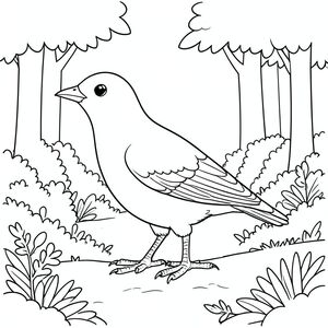 solo, một con chim, hai chân, hai cánh, một mỏ, đúng giải phẫu, chim, chi tiết, cảnh, lý lịch, rừng, bụi cây thấp, bầu trời mùa hè, thực tế, nghệ thuật đường, độc thân, chim, phức tạp, kiệt tác, và trắng, không bóng, không màu, nội thất trắng, tinh khiết, đơn giản, lý lịch, hình minh họa, trang tô màu, nghệ thuật đường, nền trắng Nhắc nhở tiêu cực: hai đầu, hai đầu, thêm đầu, hai đuôi, thêm đuôi,  hai thân cây, thân phụ, năm chân, thừa chân, ba chân, sáu chân, ba cánh, thêm cánh, đột biến, biến dạng, giải phẫu xấu, thừa chi, hợp nhất, dính liền nhau, trùng lặp, nhiều động vật, nhiều đối tượng, bảng nhân vật, xấu xí, bệnh hoạn, đột biến, biến dạng, tứ chi dị dạng, quá nhiều chân, quá nhiều đuôi