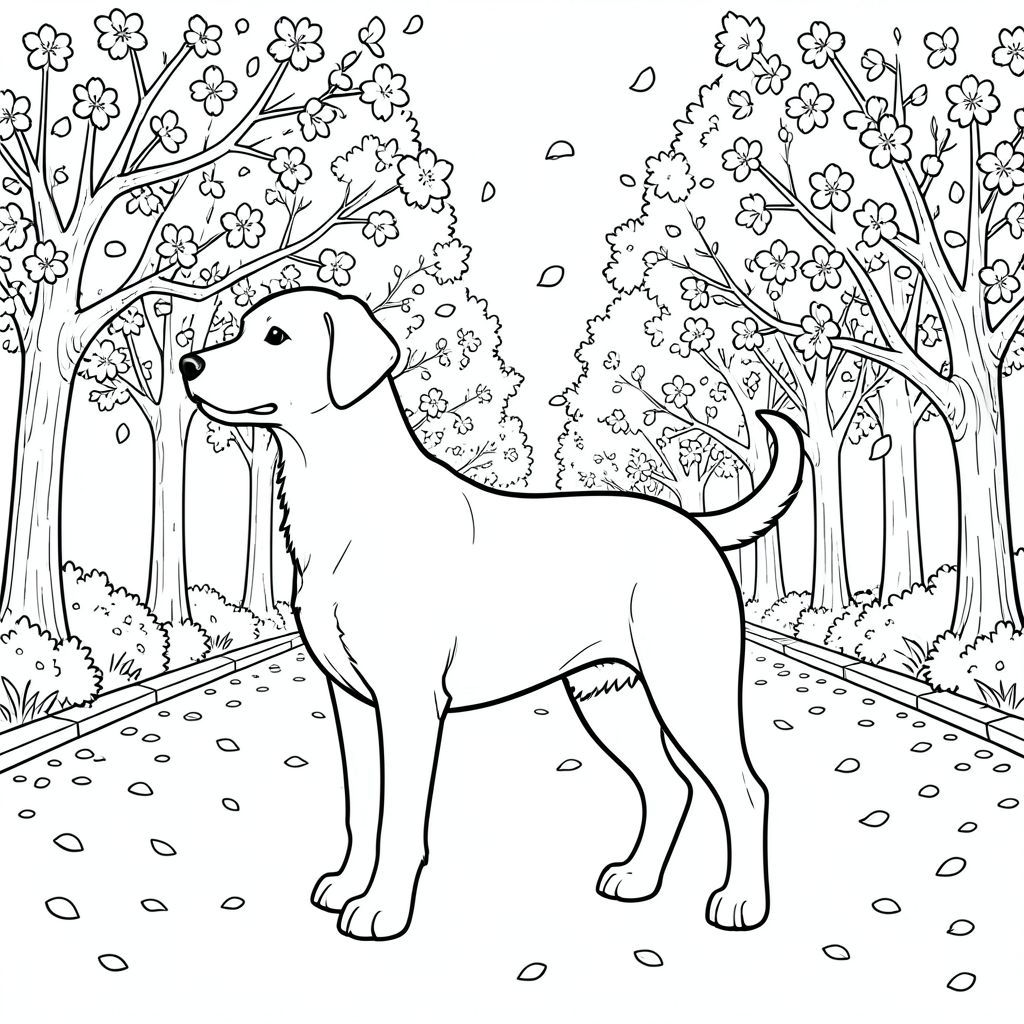 Độc lập, động vật đơn, bốn chân, một đầu, một đuôi, chính xác về mặt giải phẫu,, chi tiết, cảnh, đại lộ, hoa anh đào, gió xuân, cánh hoa, rơi, thực tế, nghệ thuật đường, kiệt tác, độc thân,, phức tạp, lý lịch, chi tiết, đổ bóng, sách tô màu, và trắng, không màu, thuần khiết, nghệ thuật đường, hình minh họa, trang tô màu, nghệ thuật đường, nền trắng Nhắc nhở tiêu cực: hai đầu, hai đầu, thêm đầu, hai đuôi,  đuôi phụ, hai thân cây, thân phụ, năm chân, chân phụ, ba chân, sáu chân, ba cánh, thêm cánh, đột biến, biến dạng, giải phẫu xấu, thừa chi, hợp nhất, dính liền nhau, trùng lặp, nhiều động vật, nhiều đối tượng, bảng tính cách, xấu xí, bệnh hoạn, đột biến, biến dạng, tứ chi dị dạng, quá nhiều chân, quá nhiều đuôi