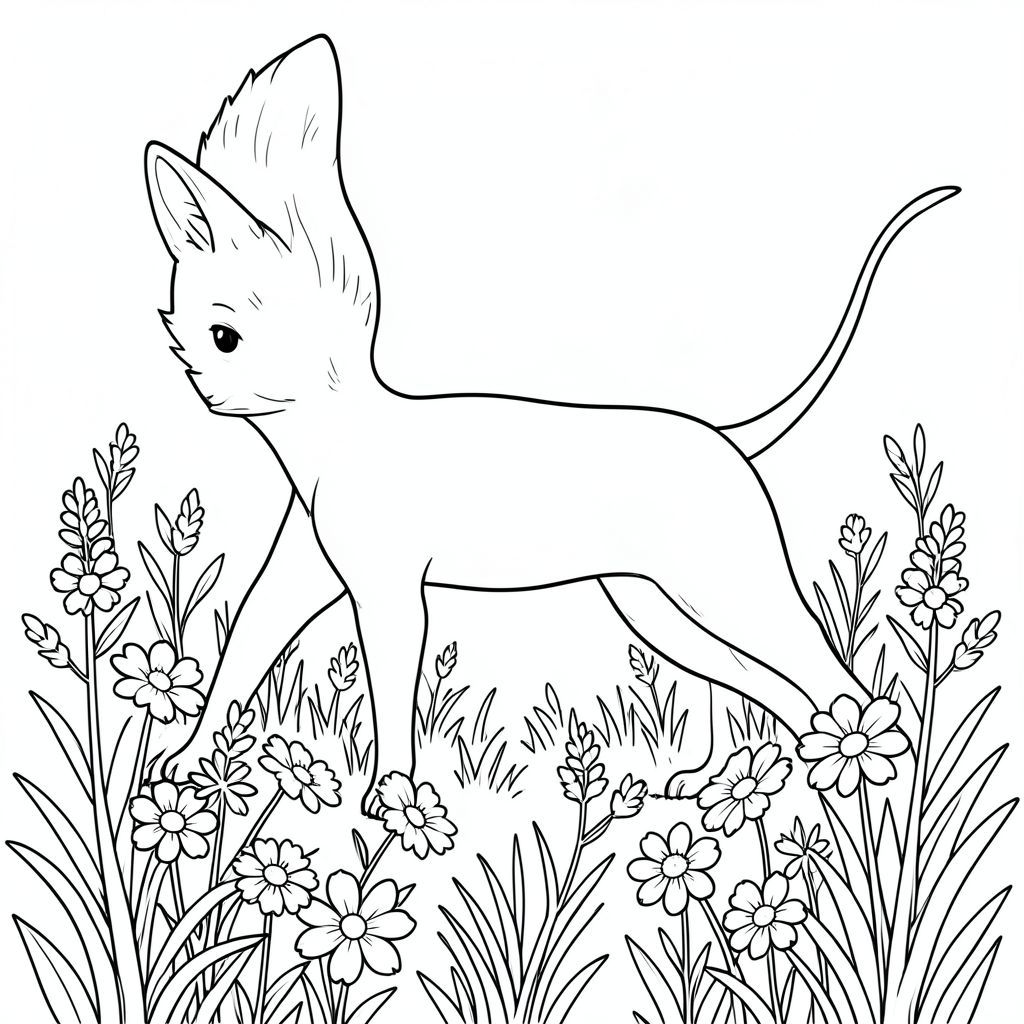 Độc lập, Động vật thủy sinh đơn, Một vây đuôi, Vây, Không có chân, Đúng giải phẫu, Cáo, Đơn độc, Đồng cỏ, Hoa dại, Chi tiết, lý lịch, Bóng râm, phối cảnh, Thực tế, Thang độ xám, đơn giản, phác thảo, sạch sẽ, sắc nét, Tập trung, , , độ sâu, Thành phần, yên bình, Thanh thản, trang màu, nghệ thuật đường nét, nền trắng Nhắc nhở tiêu cực: hai đầu, hai đầu, đầu phụ, hai đuôi, đuôi phụ, hai thân cây, thân cây phụ, năm chân, chân phụ,  ba chân, sáu chân, ba cánh, thêm cánh, đột biến, biến dạng, giải phẫu xấu, thừa chi, hợp nhất, dính liền nhau, trùng lặp, nhiều động vật, nhiều đối tượng, bảng tính cách, xấu xí, bệnh hoạn, đột biến, biến dạng, tứ chi dị dạng, quá nhiều chân, quá nhiều đuôi