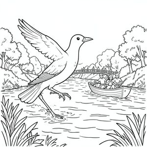 Độc lập, một con chim, Hai chân, Hai cánh, Một mỏ, Đúng giải phẫu,, Chi tiết, cảnh, sông, thuyền, cuộc đua, Hiện đại, ngoài trời, Đông đúc, rộng, Nước, phong cảnh, Tán lá, cây cối, cầu, Chuyển động, Năng động, phối cảnh, thực tế, hình minh họa, Nghệ thuật đường, Đơn, tiêu điểm, mạnh mẽ, tương phản, bóng, độ sâu, kết cấu, chi tiết, lý lịch, Thành phần, hoạt động, phong trào, trang màu, nghệ thuật đường, Nền trắng Nhắc nhở tiêu cực: hai đầu, hai đầu,  đầu phụ, hai đuôi, đuôi phụ, hai thân cây, thân phụ, năm chân, chân phụ, ba chân, sáu chân, ba cánh, thêm cánh, đột biến, biến dạng, giải phẫu xấu, thừa chi, hợp nhất, dính liền nhau, trùng lặp, nhiều động vật, nhiều đối tượng, bảng nhân vật, xấu xí, bệnh hoạn, đột biến, biến dạng, tứ chi dị dạng, quá nhiều chân, quá nhiều đuôi