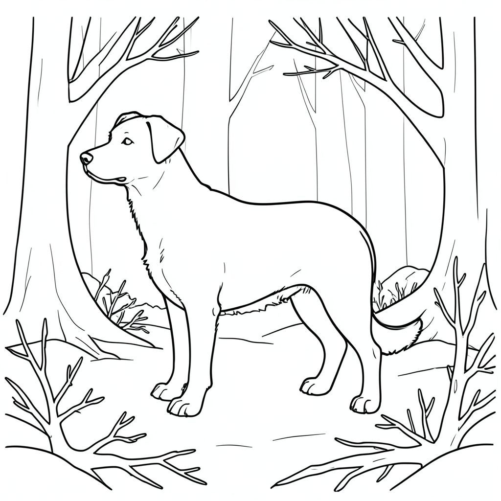 Độc lập, một con vật, bốn chân, một đầu, một đuôi, đúng giải phẫu,, Chi tiết, Rừng mùa đông, tuyết, Chi nhánh, mặt đất, Tiền cảnh, Độc thân, Hình bóng, Thanh thản, trong sáng, , Thực tế, nghệ thuật đường nét, Đơn sắc, và trắng, Không bóng râm, không màu, kiệt tác, sắc nét, sắc nét, xác định, đơn giản, lý lịch, chiều sâu, phối cảnh, trang tô màu, nghệ thuật đường, nền trắng Nhắc nhở tiêu cực: hai đầu, hai đầu, thêm đầu, hai đuôi,  đuôi phụ, hai thân cây, thân phụ, năm chân, chân phụ, ba chân, sáu chân, ba cánh, thêm cánh, đột biến, biến dạng, giải phẫu xấu, thừa chi, hợp nhất, dính liền nhau, trùng lặp, nhiều động vật, nhiều đối tượng, bảng tính cách, xấu xí, bệnh hoạn, đột biến, biến dạng, tứ chi dị dạng, quá nhiều chân, quá nhiều đuôi