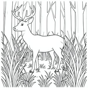 Độc lập, Động vật thủy sinh đơn, Một vây đuôi, Vây, Không có chân, Đúng giải phẫu, Hươu, đơn độc, rừng, dày đặc, cỏ cao, Ánh sáng mặt trời, bóng, Chi tiết, Thực tế, Nghệ thuật đường nét, Đơn sắc, Thang độ xám, lý lịch, phối cảnh, chiều sâu, Khí quyển, đơn giản, thanh lịch, Tiêu điểm, mạnh mẽ, rõ ràng, sắc nét, Độ phân giải cao, trang màu, nghệ thuật đường, nền trắng Nhắc nhở tiêu cực: hai đầu, hai đầu, thêm đầu, hai đuôi, thêm đuôi,  hai thân cây, thân phụ, năm chân, thừa chân, ba chân, sáu chân, ba cánh, thêm cánh, đột biến, biến dạng, giải phẫu xấu, thừa chi, hợp nhất, dính liền nhau, trùng lặp, nhiều động vật, nhiều đối tượng, bảng nhân vật, xấu xí, bệnh hoạn, đột biến, biến dạng, tứ chi dị dạng, quá nhiều chân, quá nhiều đuôi