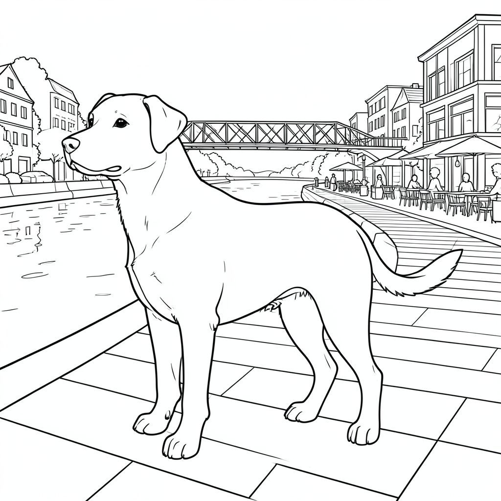 Độc lập, động vật đơn, bốn chân, một đầu, một đuôi, chính xác về mặt giải phẫu,, chi tiết, cảnh, lý lịch, Hiện đại, ven sông, lối đi bộ, cầu, quán cà phê, Toàn cảnh, thực tế, độc thân,, phức tạp, nghệ thuật đường, kiệt tác, tinh khiết, và, trắng, hình minh họa, không, bóng râm, không, màu, trắng, nội địa, không, điền, trang màu, nghệ thuật đường, nền trắng Nhắc nhở tiêu cực: hai đầu, hai đầu, thêm đầu, hai đuôi,  đuôi phụ, hai thân cây, thân phụ, năm chân, chân phụ, ba chân, sáu chân, ba cánh, thêm cánh, đột biến, biến dạng, giải phẫu xấu, thừa chi, hợp nhất, dính liền nhau, trùng lặp, nhiều động vật, nhiều đối tượng, bảng tính cách, xấu xí, bệnh hoạn, đột biến, biến dạng, tứ chi dị dạng, quá nhiều chân, quá nhiều đuôi