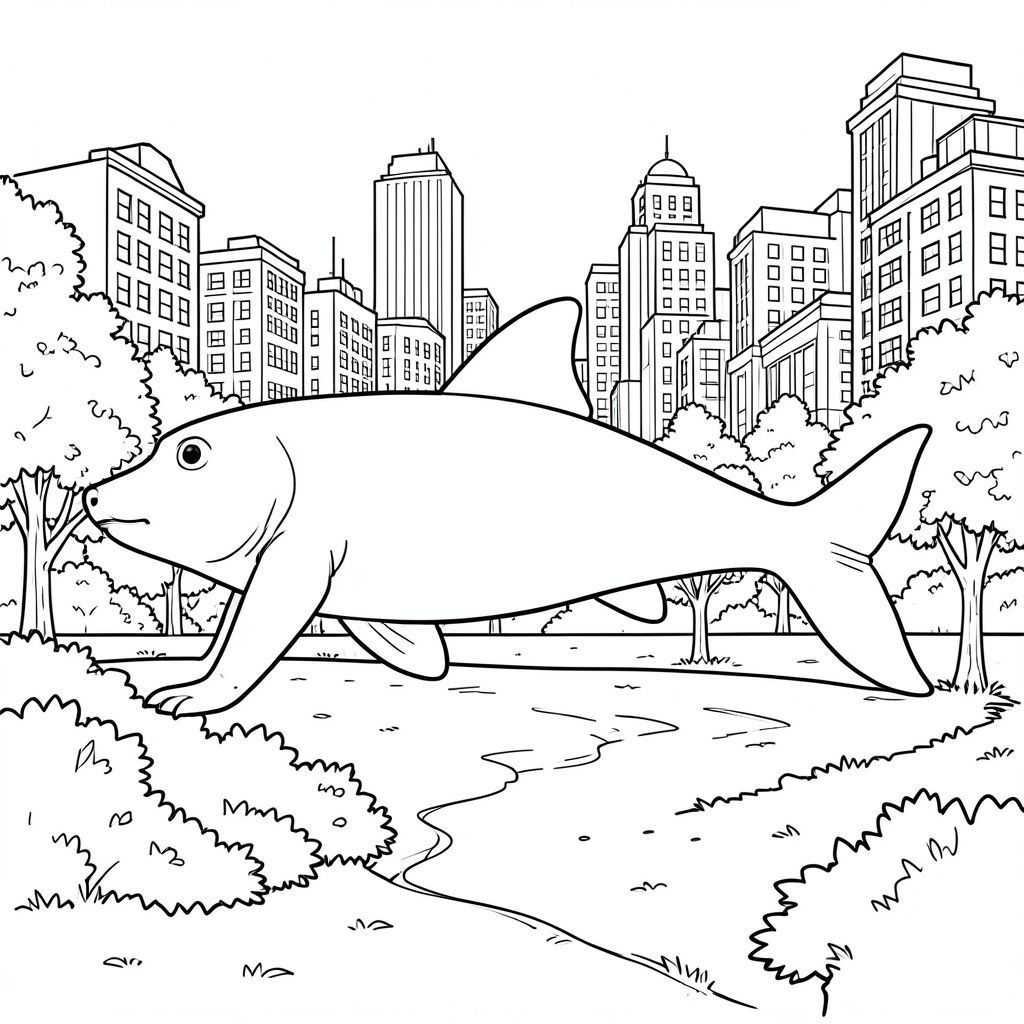 Độc lập, Động vật thủy sinh đơn, Một vây đuôi, Vây, Không có chân, Đúng giải phẫu,, Chi tiết, cảnh, Đô thị, công viên, lý lịch, phức tạp, thực tế, Độc thân, Đơn sắc, Nghệ thuật đường, hình minh họa, kiệt tác, Thang độ xám, Không có bóng, không màu, Nội thất trắng, Chi tiết, Phức tạp, phối cảnh, mạnh mẽ, sắc nét, tiêu điểm, lý lịch, Thành phố, Ngoài trời, trang màu, Nghệ thuật đường, Nền trắng Nhắc nhở tiêu cực: hai đầu, hai đầu, thêm đầu,  hai đuôi, đuôi phụ, hai thân cây, thân phụ, năm chân, chân phụ, ba chân, sáu chân, ba cánh, thêm cánh, đột biến, biến dạng, giải phẫu xấu, thừa chi, hợp nhất, dính, trùng lặp, nhiều động vật, nhiều đối tượng, bảng tính cách, xấu xí, bệnh hoạn, đột biến, biến dạng, tứ chi dị dạng, quá nhiều chân, quá nhiều đuôi