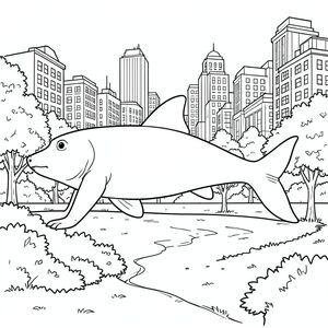 Độc lập, Động vật thủy sinh đơn, Một vây đuôi, Vây, Không có chân, Đúng giải phẫu,, Chi tiết, cảnh, Đô thị, công viên, lý lịch, phức tạp, thực tế, Độc thân, Đơn sắc, Nghệ thuật đường, hình minh họa, kiệt tác, Thang độ xám, Không có bóng, không màu, Nội thất trắng, Chi tiết, Phức tạp, phối cảnh, mạnh mẽ, sắc nét, tiêu điểm, lý lịch, Thành phố, Ngoài trời, trang màu, Nghệ thuật đường, Nền trắng Nhắc nhở tiêu cực: hai đầu, hai đầu, thêm đầu,  hai đuôi, đuôi phụ, hai thân cây, thân phụ, năm chân, chân phụ, ba chân, sáu chân, ba cánh, thêm cánh, đột biến, biến dạng, giải phẫu xấu, thừa chi, hợp nhất, dính, trùng lặp, nhiều động vật, nhiều đối tượng, bảng tính cách, xấu xí, bệnh hoạn, đột biến, biến dạng, tứ chi dị dạng, quá nhiều chân, quá nhiều đuôi