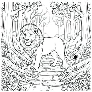 Độc lập, một con vật, bốn chân, một đầu, một đuôi, đúng giải phẫu, sư tử, lá, mùa thu, con đường, rừng, công viên, lá, đá, Phong hóa, Rễ, Rêu, Ánh sáng mặt trời, , chiều sâu, phối cảnh, chi tiết, Thực tế, Mở rộng, rộng, mở, Cỏ, Không đồng đều, Kết cấu, Rơi, Rải rác, ấm áp, Tắt tiếng, Mùa thu, Theo mùa, phong cảnh, Tán lá, tuyến tính, hình minh họa, Art Nouveau, một con sư tử, Chi tiết, kiệt tác, tinh khiết, Trang màu, Nghệ thuật đường, nền trắng,  trang màu, nghệ thuật đường nét, nền trắng, Lời nhắc tiêu cực: hai đầu, hai đầu, thêm đầu, hai đuôi, thêm đuôi, hai thân cây, thêm thân cây, năm chân, thêm chân, ba chân, sáu chân, ba cánh, thêm cánh, đột biến, biến dạng, giải phẫu xấu, thừa chi, hợp nhất, dính, trùng lặp, nhiều động vật, nhiều đối tượng, bảng nhân vật, xấu xí, bệnh hoạn, đột biến, biến dạng, chân tay dị dạng, quá nhiều chân,  quá nhiều đuôi