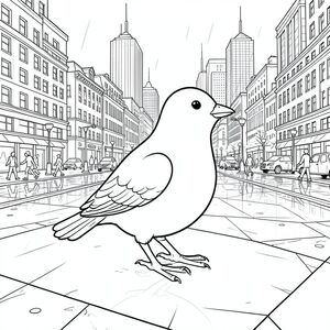 Độc lập, một con chim, Hai chân, Hai cánh, Một mỏ, Đúng giải phẫu, chim, Quảng trường thành phố, ngoài trời, Sân trượt, Nước đá, Trượt băng, kim loại, bê tông, đèn, , Sự phản chiếu, mưa, Vũng nước, , u ám, Ban ngày, Mở rộng, Toàn cảnh, góc rộng, Đô thị, Kiến trúc, các tòa nhà, Tòa nhà chọc trời, giao thông, Người đi bộ, Xe cộ, mờ, Chuyển động, năng động, phối cảnh, chiều sâu, kết cấu, Đánh bóng, Bề mặt phản chiếu, tuyết, mùa đông, lạnh, , Độ tương phản cao, trang màu, Nghệ thuật đường, nền trắng,  trang màu, nghệ thuật đường nét, nền trắng, Lời nhắc tiêu cực: hai đầu, hai đầu, thêm đầu, hai đuôi, thêm đuôi, hai thân cây, thêm thân cây, năm chân, thêm chân, ba chân, sáu chân, ba cánh, thêm cánh, đột biến, biến dạng, giải phẫu xấu, thừa chi, hợp nhất, dính, trùng lặp, nhiều động vật, nhiều đối tượng, bảng nhân vật, xấu xí, bệnh hoạn, đột biến, biến dạng, chân tay dị dạng, quá nhiều chân,  quá nhiều đuôi